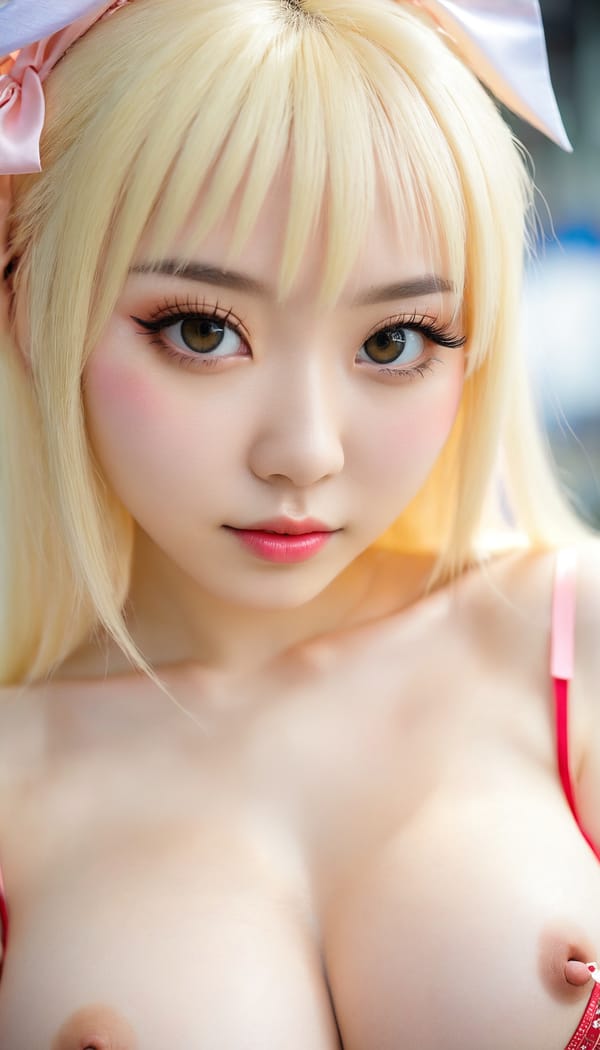 Tags: 21872187, SDXL
{"3": {"inputs": {"seed": 898650184491748, "steps": 64, "cfg": 6.99, "sampler_name": "dpmpp_2m", "scheduler": "karras", "denoise": 1.0, "model": ["27", 0], "positive": ["6", 0], "negative": ["7", 0], "latent_image": ["5", 0]}, "class_type": "KSampler"}, "4": {"inputs": {"ckpt_name": "juggernautxl.safetensors"}, "class_type": "CheckpointLoaderSimple"}, "5": {"inputs": {"width": 768, "height": 1344, "batch_size": 1}, "class_type": "EmptyLatentImage"}, "6": {"inputs": {"text": "24 year old girl, (chinese:0.98), (ukrainian:0.98), (eyelashes:0.97), (temptress:1.01), (beautiful eyes:0.98), (slim:1.03), (detailed face:1.06), (pale skin:1.13), (idol:1.06), (sexy lips:0.95), (seductive facial expression:1.08), (seductive pose:0.99), (cute:1.10), (double eyelids:1.13), (blush:1.12), (in a seductive pose:1.11), (large perky breasts:1.02), (cleavage:1.05), (thigh gap:1.02), (in a cosplay:1.01) at comiket posing for camera, (candid cinema:1.02), (portra:1.05), (RAW:1.00), (natural looking skin:1.05), (detailed skin:1.01), (soft lighting:1.07), (skin fuzz:1.08), (film:1.01), (textured skin:1.08)", "clip": ["27", 1]}, "class_type": "CLIPTextEncode"}, "7": {"inputs": {"text": "(bad hands:1.07), (distorted:1.06), (watermark:1.07), (open mouth:1.07), (twisted:1.08), (worst quality:1.06), (low resolution:1.14)", "clip": ["27", 1]}, "class_type": "CLIPTextEncode"}, "8": {"inputs": {"samples": ["3", 0], "vae": ["4", 2]}, "class_type": "VAEDecode"}, "25": {"inputs": {"lora_name": "nudify_xl.safetensors", "strength_model": 0.2, "strength_clip": 0.06, "model": ["4", 0], "clip": ["4", 1]}, "class_type": "LoraLoader"}, "26": {"inputs": {"lora_name": "shirtlift_SDXL_v2.safetensors", "strength_model": 0.16, "strength_clip": 0.04, "model": ["25", 0], "clip": ["25", 1]}, "class_type": "LoraLoader"}, "27": {"inputs": {"lora_name": "PerfectEyesXL.safetensors", "strength_model": 0.15, "strength_clip": 0.07, "model": ["26", 0], "clip": ["26", 1]}, "class_type": "LoraLoader"}, "30": {"inputs": {"model_name": "4x_NMKD-Superscale-SP_178000_G.pth"}, "class_type": "UpscaleModelLoader"}, "31": {"inputs": {"upscale_model": ["30", 0], "image": ["8", 0]}, "class_type": "ImageUpscaleWithModel"}, "32": {"inputs": {"upscale_method": "lanczos", "scale_by": 0.5, "image": ["31", 0]}, "class_type": "ImageScaleBy"}, "33": {"inputs": {"pixels": ["32", 0], "vae": ["4", 2]}, "class_type": "VAEEncode"}, "34": {"inputs": {"seed": 898650184491748, "steps": 64, "cfg": 6.99, "sampler_name": "dpmpp_2m", "scheduler": "karras", "denoise": 0.3, "model": ["27", 0], "positive": ["6", 0], "negative": ["7", 0], "latent_image": ["33", 0]}, "class_type": "KSampler"}, "36": {"inputs": {"samples": ["34", 0], "vae": ["4", 2]}, "class_type": "VAEDecode"}, "39": {"inputs": {"filename_prefix": "comfyapi-1724335340286", "images": ["36", 0]}, "class_type": "SaveImage"}}