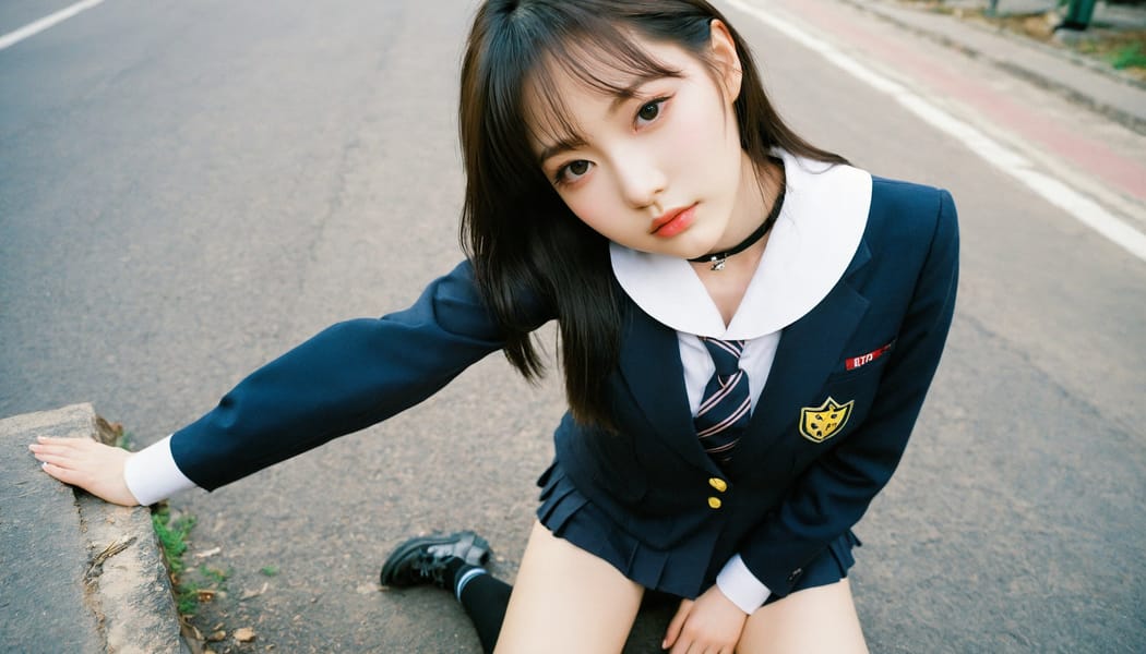 Tags: 21872187, SDXL
{"3": {"inputs": {"seed": 522147870607844, "steps": 64, "cfg": 7.03, "sampler_name": "dpmpp_2m", "scheduler": "karras", "denoise": 1.0, "model": ["27", 0], "positive": ["6", 0], "negative": ["7", 0], "latent_image": ["5", 0]}, "class_type": "KSampler"}, "4": {"inputs": {"ckpt_name": "helloworldxl.safetensors"}, "class_type": "CheckpointLoaderSimple"}, "5": {"inputs": {"width": 1344, "height": 768, "batch_size": 1}, "class_type": "EmptyLatentImage"}, "6": {"inputs": {"text": "18 year old girl, (korean:1.05), (russian:0.97), (ukrainian:1.06), (cute:0.99), (idol:1.10), (temptress:1.13), (eyelashes:1.12), (seductive pose:1.06), (pale skin:1.12), (double eyelids:1.10), (sexy lips:1.06), (detailed face:1.00), (beautiful eyes:1.14), (blush:1.11), (in a seductive pose:1.06), (large perky breasts:1.11), (cleavage:1.01), (thigh gap:1.03), (school uniform:1.05), choker, busy street, (soft lighting:1.06), (detailed skin:1.01), (film:1.01), (portra:1.01), (candid cinema:1.08), (RAW:1.06), (textured skin:1.02), (natural looking skin:1.06), (skin fuzz:1.01)", "clip": ["27", 1]}, "class_type": "CLIPTextEncode"}, "7": {"inputs": {"text": "(twisted:1.06), (bad hands:1.12), (low resolution:1.11), (distorted:1.12), (watermark:1.07), (worst quality:1.12), (open mouth:1.11)", "clip": ["27", 1]}, "class_type": "CLIPTextEncode"}, "8": {"inputs": {"samples": ["3", 0], "vae": ["4", 2]}, "class_type": "VAEDecode"}, "25": {"inputs": {"lora_name": "nudify_xl.safetensors", "strength_model": 0.09, "strength_clip": 0.23, "model": ["4", 0], "clip": ["4", 1]}, "class_type": "LoraLoader"}, "26": {"inputs": {"lora_name": "shirtlift_SDXL_v2.safetensors", "strength_model": 0.12, "strength_clip": 0.11, "model": ["25", 0], "clip": ["25", 1]}, "class_type": "LoraLoader"}, "27": {"inputs": {"lora_name": "PerfectEyesXL.safetensors", "strength_model": 0.09, "strength_clip": 0.01, "model": ["26", 0], "clip": ["26", 1]}, "class_type": "LoraLoader"}, "30": {"inputs": {"model_name": "4x_NMKD-Superscale-SP_178000_G.pth"}, "class_type": "UpscaleModelLoader"}, "31": {"inputs": {"upscale_model": ["30", 0], "image": ["8", 0]}, "class_type": "ImageUpscaleWithModel"}, "32": {"inputs": {"upscale_method": "lanczos", "scale_by": 0.5, "image": ["31", 0]}, "class_type": "ImageScaleBy"}, "33": {"inputs": {"pixels": ["32", 0], "vae": ["4", 2]}, "class_type": "VAEEncode"}, "34": {"inputs": {"seed": 522147870607844, "steps": 64, "cfg": 7.03, "sampler_name": "dpmpp_2m", "scheduler": "karras", "denoise": 0.3, "model": ["27", 0], "positive": ["6", 0], "negative": ["7", 0], "latent_image": ["33", 0]}, "class_type": "KSampler"}, "36": {"inputs": {"samples": ["34", 0], "vae": ["4", 2]}, "class_type": "VAEDecode"}, "39": {"inputs": {"filename_prefix": "comfyapi-1713549017446", "images": ["36", 0]}, "class_type": "SaveImage"}}