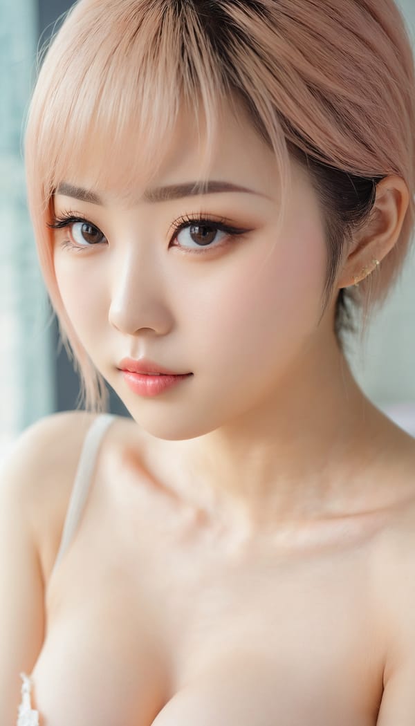 Tags: 21872187, SDXL
{"3": {"inputs": {"seed": 704275726231727, "steps": 32, "cfg": 5.47, "sampler_name": "dpmpp_2m", "scheduler": "karras", "denoise": 1.0, "model": ["27", 0], "positive": ["6", 0], "negative": ["7", 0], "latent_image": ["5", 0]}, "class_type": "KSampler"}, "4": {"inputs": {"ckpt_name": "juggernautxl.safetensors"}, "class_type": "CheckpointLoaderSimple"}, "5": {"inputs": {"width": 768, "height": 1344, "batch_size": 1}, "class_type": "EmptyLatentImage"}, "6": {"inputs": {"text": "23 year old girl, (japanese:1.05), (chinese:1.14), (russian:1.04), (taiwanese:1.04), (detailed face:1.07), (idol:1.11), (slim:0.97), (eyelashes:1.09), (double eyelids:1.12), (blush:1.10), (pale skin:1.04), (temptress:1.12), (seductive pose:1.09), (cute:1.12), (sexy lips:1.09), (beautiful eyes:1.09), (seductive facial expression:1.13), (in a seductive pose:1.07), (large perky breasts:1.08), (cleavage:1.03), (thigh gap:0.97), (an office lady:1.12), (portra:1.08), (detailed skin:1.05), (film:1.02), (candid cinema:1.07), (textured skin:1.05), (skin fuzz:1.04), (soft lighting:1.06), (natural looking skin:1.08), (RAW:1.04)", "clip": ["27", 1]}, "class_type": "CLIPTextEncode"}, "7": {"inputs": {"text": "(distorted:1.14), (low resolution:1.05), (twisted:1.05), (bad hands:1.11), (open mouth:1.10), (watermark:1.06), (worst quality:1.10)", "clip": ["27", 1]}, "class_type": "CLIPTextEncode"}, "8": {"inputs": {"samples": ["3", 0], "vae": ["4", 2]}, "class_type": "VAEDecode"}, "25": {"inputs": {"lora_name": "nudify_xl.safetensors", "strength_model": 0.01, "strength_clip": 0.05, "model": ["4", 0], "clip": ["4", 1]}, "class_type": "LoraLoader"}, "26": {"inputs": {"lora_name": "shirtlift_SDXL_v2.safetensors", "strength_model": 0.19, "strength_clip": 0.16, "model": ["25", 0], "clip": ["25", 1]}, "class_type": "LoraLoader"}, "27": {"inputs": {"lora_name": "PerfectEyesXL.safetensors", "strength_model": 0.02, "strength_clip": 0.09, "model": ["26", 0], "clip": ["26", 1]}, "class_type": "LoraLoader"}, "30": {"inputs": {"model_name": "4x_NMKD-Superscale-SP_178000_G.pth"}, "class_type": "UpscaleModelLoader"}, "31": {"inputs": {"upscale_model": ["30", 0], "image": ["8", 0]}, "class_type": "ImageUpscaleWithModel"}, "32": {"inputs": {"upscale_method": "lanczos", "scale_by": 0.5, "image": ["31", 0]}, "class_type": "ImageScaleBy"}, "33": {"inputs": {"pixels": ["32", 0], "vae": ["4", 2]}, "class_type": "VAEEncode"}, "34": {"inputs": {"seed": 704275726231727, "steps": 32, "cfg": 5.47, "sampler_name": "dpmpp_2m", "scheduler": "karras", "denoise": 0.3, "model": ["27", 0], "positive": ["6", 0], "negative": ["7", 0], "latent_image": ["33", 0]}, "class_type": "KSampler"}, "36": {"inputs": {"samples": ["34", 0], "vae": ["4", 2]}, "class_type": "VAEDecode"}, "39": {"inputs": {"filename_prefix": "comfyapi-1734816423238", "images": ["36", 0]}, "class_type": "SaveImage"}}