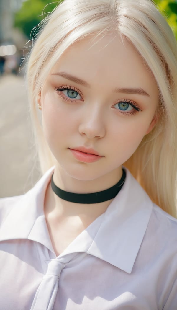 Tags: 21872187, SDXL
{"3": {"inputs": {"seed": 925401700983307, "steps": 64, "cfg": 5.84, "sampler_name": "dpmpp_2m", "scheduler": "karras", "denoise": 1.0, "model": ["27", 0], "positive": ["6", 0], "negative": ["7", 0], "latent_image": ["5", 0]}, "class_type": "KSampler"}, "4": {"inputs": {"ckpt_name": "juggernautxl.safetensors"}, "class_type": "CheckpointLoaderSimple"}, "5": {"inputs": {"width": 768, "height": 1344, "batch_size": 1}, "class_type": "EmptyLatentImage"}, "6": {"inputs": {"text": "18 year old girl, (ukrainian:1.07), (detailed face:0.99), (pale skin:1.01), (double eyelids:1.14), (beautiful eyes:1.05), (idol:1.01), (seductive pose:0.97), (sexy lips:1.01), (cute:1.06), (eyelashes:1.10), (seductive facial expression:1.06), (slim:0.99), (blush:1.12), (in a seductive pose:1.12), (large perky breasts:1.10), (cleavage:1.13), (thigh gap:0.98), (school uniform:1.04), choker, busy street, (portra:1.05), (RAW:1.01), (soft lighting:1.00), (candid cinema:1.01), (skin fuzz:1.06), (film:1.09), (natural looking skin:1.08), (textured skin:1.06), (detailed skin:1.04)", "clip": ["27", 1]}, "class_type": "CLIPTextEncode"}, "7": {"inputs": {"text": "(worst quality:1.05), (distorted:1.09), (open mouth:1.07), (twisted:1.13), (bad hands:1.12), (watermark:1.05), (low resolution:1.13)", "clip": ["27", 1]}, "class_type": "CLIPTextEncode"}, "8": {"inputs": {"samples": ["3", 0], "vae": ["4", 2]}, "class_type": "VAEDecode"}, "25": {"inputs": {"lora_name": "nudify_xl.safetensors", "strength_model": 0.33, "strength_clip": 0.39, "model": ["4", 0], "clip": ["4", 1]}, "class_type": "LoraLoader"}, "26": {"inputs": {"lora_name": "shirtlift_SDXL_v2.safetensors", "strength_model": 0.03, "strength_clip": 0.12, "model": ["25", 0], "clip": ["25", 1]}, "class_type": "LoraLoader"}, "27": {"inputs": {"lora_name": "PerfectEyesXL.safetensors", "strength_model": 0.11, "strength_clip": 0.15, "model": ["26", 0], "clip": ["26", 1]}, "class_type": "LoraLoader"}, "30": {"inputs": {"model_name": "4x_NMKD-Superscale-SP_178000_G.pth"}, "class_type": "UpscaleModelLoader"}, "31": {"inputs": {"upscale_model": ["30", 0], "image": ["8", 0]}, "class_type": "ImageUpscaleWithModel"}, "32": {"inputs": {"upscale_method": "lanczos", "scale_by": 0.5, "image": ["31", 0]}, "class_type": "ImageScaleBy"}, "33": {"inputs": {"pixels": ["32", 0], "vae": ["4", 2]}, "class_type": "VAEEncode"}, "34": {"inputs": {"seed": 925401700983307, "steps": 64, "cfg": 5.84, "sampler_name": "dpmpp_2m", "scheduler": "karras", "denoise": 0.3, "model": ["27", 0], "positive": ["6", 0], "negative": ["7", 0], "latent_image": ["33", 0]}, "class_type": "KSampler"}, "36": {"inputs": {"samples": ["34", 0], "vae": ["4", 2]}, "class_type": "VAEDecode"}, "39": {"inputs": {"filename_prefix": "comfyapi-1727093976797", "images": ["36", 0]}, "class_type": "SaveImage"}}