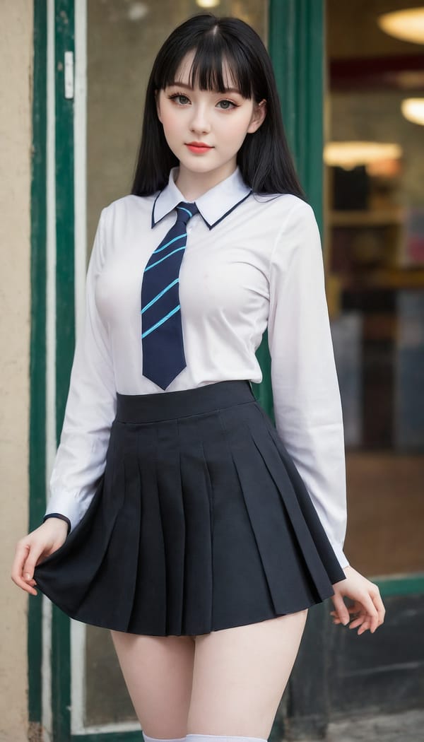 Tags: 21872187, SDXL
{"3": {"inputs": {"seed": 220489798201856, "steps": 32, "cfg": 5.68, "sampler_name": "dpmpp_2m", "scheduler": "karras", "denoise": 1.0, "model": ["27", 0], "positive": ["6", 0], "negative": ["7", 0], "latent_image": ["5", 0]}, "class_type": "KSampler"}, "4": {"inputs": {"ckpt_name": "juggernautXL_v8Rundiffusion.safetensors"}, "class_type": "CheckpointLoaderSimple"}, "5": {"inputs": {"width": 768, "height": 1344, "batch_size": 1}, "class_type": "EmptyLatentImage"}, "6": {"inputs": {"text": "21 year old girl, (pale skin:1.12), (cute:1.03), (double eyelids:1.09), (idol:1.08), (slim:1.00), (seductive pose:1.00), (detailed face:0.96), (eyelashes:1.12), (seductive facial expression:1.06), (beautiful eyes:1.09), (sexy lips:1.11), (temptress:0.99), (in a seductive pose:0.98), (large perky breasts:0.95), (cleavage:0.98), (thigh gap:1.14), (school uniform:1.06), choker, busy street, (candid cinema:1.02), (textured skin:1.01), (RAW:1.06), (natural looking skin:1.03), (skin fuzz:1.03), (soft lighting:1.09), (portra:1.04), (detailed skin:1.04), (film:1.06)", "clip": ["27", 1]}, "class_type": "CLIPTextEncode"}, "7": {"inputs": {"text": "(distorted:1.12), (open mouth:1.07), (worst quality:1.13), (low resolution:1.13), (bad hands:1.11), (twisted:1.05), (watermark:1.14)", "clip": ["27", 1]}, "class_type": "CLIPTextEncode"}, "8": {"inputs": {"samples": ["3", 0], "vae": ["4", 2]}, "class_type": "VAEDecode"}, "25": {"inputs": {"lora_name": "nudify_xl.safetensors", "strength_model": 0.07, "strength_clip": 0.35, "model": ["4", 0], "clip": ["4", 1]}, "class_type": "LoraLoader"}, "26": {"inputs": {"lora_name": "shirtlift_SDXL_v2.safetensors", "strength_model": 0.03, "strength_clip": 0.15, "model": ["25", 0], "clip": ["25", 1]}, "class_type": "LoraLoader"}, "27": {"inputs": {"lora_name": "PerfectEyesXL.safetensors", "strength_model": 0.01, "strength_clip": 0.04, "model": ["26", 0], "clip": ["26", 1]}, "class_type": "LoraLoader"}, "30": {"inputs": {"model_name": "4x_NMKD-Superscale-SP_178000_G.pth"}, "class_type": "UpscaleModelLoader"}, "31": {"inputs": {"upscale_model": ["30", 0], "image": ["8", 0]}, "class_type": "ImageUpscaleWithModel"}, "32": {"inputs": {"upscale_method": "lanczos", "scale_by": 0.5, "image": ["31", 0]}, "class_type": "ImageScaleBy"}, "33": {"inputs": {"pixels": ["32", 0], "vae": ["4", 2]}, "class_type": "VAEEncode"}, "34": {"inputs": {"seed": 220489798201856, "steps": 32, "cfg": 5.68, "sampler_name": "dpmpp_2m", "scheduler": "karras", "denoise": 0.3, "model": ["27", 0], "positive": ["6", 0], "negative": ["7", 0], "latent_image": ["33", 0]}, "class_type": "KSampler"}, "36": {"inputs": {"samples": ["34", 0], "vae": ["4", 2]}, "class_type": "VAEDecode"}, "39": {"inputs": {"filename_prefix": "comfyapi-1707247026132", "images": ["36", 0]}, "class_type": "SaveImage"}}