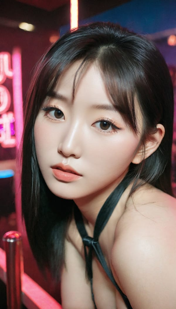 Tags: 21872187, SDXL
{"3": {"inputs": {"seed": 625145998368908, "steps": 64, "cfg": 7.02, "sampler_name": "dpmpp_2m", "scheduler": "karras", "denoise": 1.0, "model": ["27", 0], "positive": ["6", 0], "negative": ["7", 0], "latent_image": ["5", 0]}, "class_type": "KSampler"}, "4": {"inputs": {"ckpt_name": "leosamsHelloworldSDXL_helloworldSDXL32DPO.safetensors"}, "class_type": "CheckpointLoaderSimple"}, "5": {"inputs": {"width": 768, "height": 1344, "batch_size": 1}, "class_type": "EmptyLatentImage"}, "6": {"inputs": {"text": "19 year old girl, (chinese:0.99), (korean:1.11), (temptress:1.09), (eyelashes:0.95), (seductive pose:1.03), (seductive facial expression:1.07), (blush:1.13), (detailed face:1.05), (double eyelids:1.03), (idol:1.08), (slim:1.14), (cute:1.10), (pale skin:0.96), (beautiful eyes:0.99), (sexy lips:1.07), (in a seductive pose:1.05), (large perky breasts:0.96), (cleavage:1.02), (thigh gap:0.95), (a pole dancer:1.00) at a night club, (candid cinema:1.02), (portra:1.06), (detailed skin:1.06), (film:1.04), (RAW:1.08), (textured skin:1.03), (natural looking skin:1.04), (skin fuzz:1.04)", "clip": ["27", 1]}, "class_type": "CLIPTextEncode"}, "7": {"inputs": {"text": "(low resolution:1.07), (watermark:1.07), (distorted:1.10), (twisted:1.07), (worst quality:1.13), (bad hands:1.13), (open mouth:1.05)", "clip": ["27", 1]}, "class_type": "CLIPTextEncode"}, "8": {"inputs": {"samples": ["3", 0], "vae": ["4", 2]}, "class_type": "VAEDecode"}, "25": {"inputs": {"lora_name": "nudify_xl.safetensors", "strength_model": 0.33, "strength_clip": 0.07, "model": ["4", 0], "clip": ["4", 1]}, "class_type": "LoraLoader"}, "26": {"inputs": {"lora_name": "shirtlift_SDXL_v2.safetensors", "strength_model": 0.12, "strength_clip": 0.17, "model": ["25", 0], "clip": ["25", 1]}, "class_type": "LoraLoader"}, "27": {"inputs": {"lora_name": "PerfectEyesXL.safetensors", "strength_model": 0.08, "strength_clip": 0.16, "model": ["26", 0], "clip": ["26", 1]}, "class_type": "LoraLoader"}, "30": {"inputs": {"model_name": "4x_NMKD-Superscale-SP_178000_G.pth"}, "class_type": "UpscaleModelLoader"}, "31": {"inputs": {"upscale_model": ["30", 0], "image": ["8", 0]}, "class_type": "ImageUpscaleWithModel"}, "32": {"inputs": {"upscale_method": "lanczos", "scale_by": 0.5, "image": ["31", 0]}, "class_type": "ImageScaleBy"}, "33": {"inputs": {"pixels": ["32", 0], "vae": ["4", 2]}, "class_type": "VAEEncode"}, "34": {"inputs": {"seed": 625145998368908, "steps": 64, "cfg": 7.02, "sampler_name": "dpmpp_2m", "scheduler": "karras", "denoise": 0.3, "model": ["27", 0], "positive": ["6", 0], "negative": ["7", 0], "latent_image": ["33", 0]}, "class_type": "KSampler"}, "36": {"inputs": {"samples": ["34", 0], "vae": ["4", 2]}, "class_type": "VAEDecode"}, "39": {"inputs": {"filename_prefix": "comfyapi-1707443257455", "images": ["36", 0]}, "class_type": "SaveImage"}}