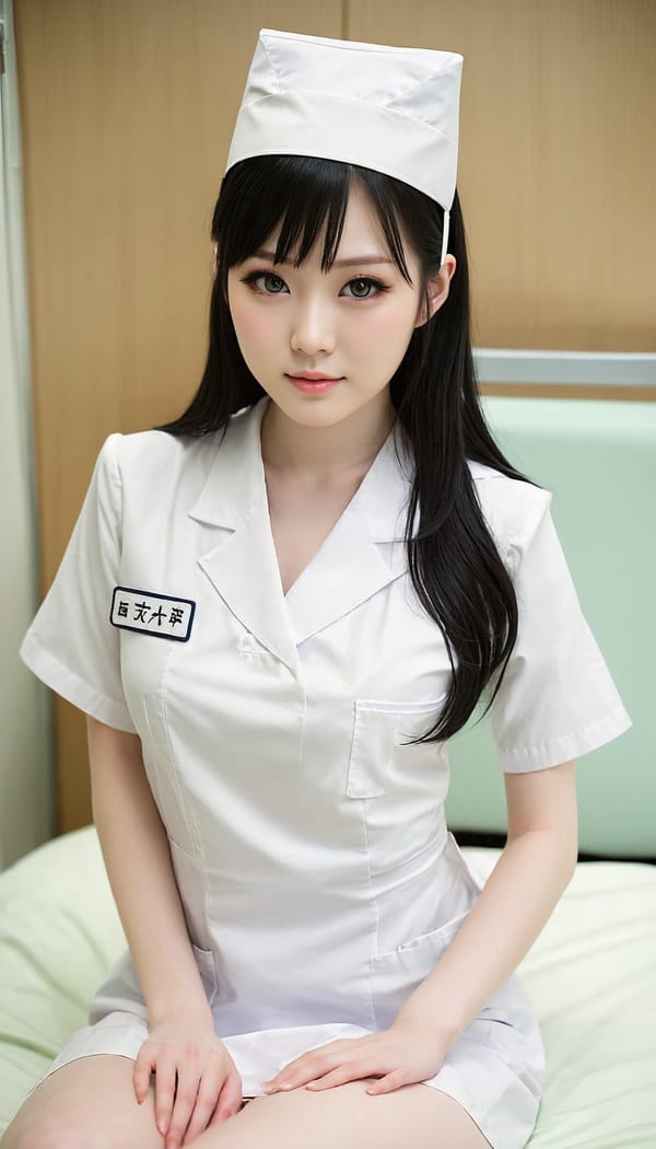 Tags: 21872187, SDXL
{"3": {"inputs": {"seed": 257666684140073, "steps": 32, "cfg": 7.82, "sampler_name": "dpmpp_2m", "scheduler": "karras", "denoise": 1.0, "model": ["27", 0], "positive": ["6", 0], "negative": ["7", 0], "latent_image": ["5", 0]}, "class_type": "KSampler"}, "4": {"inputs": {"ckpt_name": "juggernautXL_v8Rundiffusion.safetensors"}, "class_type": "CheckpointLoaderSimple"}, "5": {"inputs": {"width": 768, "height": 1344, "batch_size": 1}, "class_type": "EmptyLatentImage"}, "6": {"inputs": {"text": "24 year old girl, (japanese:1.11), (slim:1.12), (idol:1.07), (temptress:1.08), (pale skin:1.07), (sexy lips:1.06), (beautiful eyes:1.11), (detailed face:1.09), (cute:0.99), (eyelashes:0.97), (seductive facial expression:1.11), (double eyelids:1.07), (blush:0.95), (seductive pose:0.98), (in a seductive pose:1.12), (large perky breasts:0.96), (cleavage:1.00), (thigh gap:1.09), (nurse in uniform:1.07) working in a hospital ward, (textured skin:1.06), (detailed skin:1.03), (film:1.06), (soft lighting:1.09), (skin fuzz:1.09), (candid cinema:1.06), (natural looking skin:1.00), (RAW:1.04), (portra:1.09)", "clip": ["27", 1]}, "class_type": "CLIPTextEncode"}, "7": {"inputs": {"text": "(watermark:1.11), (open mouth:1.10), (twisted:1.11), (distorted:1.08), (low resolution:1.08), (bad hands:1.11), (worst quality:1.08)", "clip": ["27", 1]}, "class_type": "CLIPTextEncode"}, "8": {"inputs": {"samples": ["3", 0], "vae": ["4", 2]}, "class_type": "VAEDecode"}, "25": {"inputs": {"lora_name": "nudify_xl.safetensors", "strength_model": 0.14, "strength_clip": 0.27, "model": ["4", 0], "clip": ["4", 1]}, "class_type": "LoraLoader"}, "26": {"inputs": {"lora_name": "shirtlift_SDXL_v2.safetensors", "strength_model": 0.08, "strength_clip": 0.13, "model": ["25", 0], "clip": ["25", 1]}, "class_type": "LoraLoader"}, "27": {"inputs": {"lora_name": "PerfectEyesXL.safetensors", "strength_model": 0.01, "strength_clip": 0.11, "model": ["26", 0], "clip": ["26", 1]}, "class_type": "LoraLoader"}, "30": {"inputs": {"model_name": "4x_NMKD-Superscale-SP_178000_G.pth"}, "class_type": "UpscaleModelLoader"}, "31": {"inputs": {"upscale_model": ["30", 0], "image": ["8", 0]}, "class_type": "ImageUpscaleWithModel"}, "32": {"inputs": {"upscale_method": "lanczos", "scale_by": 0.5, "image": ["31", 0]}, "class_type": "ImageScaleBy"}, "33": {"inputs": {"pixels": ["32", 0], "vae": ["4", 2]}, "class_type": "VAEEncode"}, "34": {"inputs": {"seed": 257666684140073, "steps": 32, "cfg": 7.82, "sampler_name": "dpmpp_2m", "scheduler": "karras", "denoise": 0.3, "model": ["27", 0], "positive": ["6", 0], "negative": ["7", 0], "latent_image": ["33", 0]}, "class_type": "KSampler"}, "36": {"inputs": {"samples": ["34", 0], "vae": ["4", 2]}, "class_type": "VAEDecode"}, "39": {"inputs": {"filename_prefix": "comfyapi-1707901915491", "images": ["36", 0]}, "class_type": "SaveImage"}}