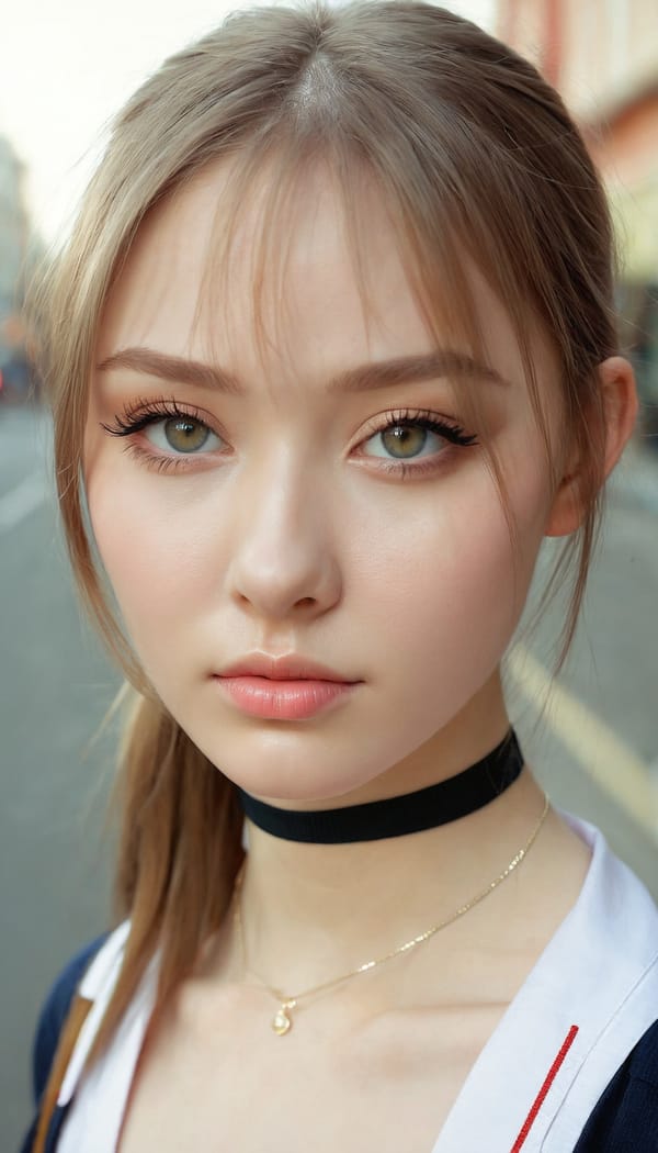 Tags: 21872187, SDXL
{"3": {"inputs": {"seed": 486766865663270, "steps": 32, "cfg": 6.22, "sampler_name": "dpmpp_2m", "scheduler": "karras", "denoise": 1.0, "model": ["27", 0], "positive": ["6", 0], "negative": ["7", 0], "latent_image": ["5", 0]}, "class_type": "KSampler"}, "4": {"inputs": {"ckpt_name": "juggernautxl.safetensors"}, "class_type": "CheckpointLoaderSimple"}, "5": {"inputs": {"width": 768, "height": 1344, "batch_size": 1}, "class_type": "EmptyLatentImage"}, "6": {"inputs": {"text": "24 year old girl, (russian:1.06), (sexy lips:1.08), (seductive facial expression:1.13), (cute:1.08), (slim:0.98), (seductive pose:0.98), (idol:1.04), (blush:1.01), (pale skin:0.98), (eyelashes:1.06), (detailed face:1.07), (beautiful eyes:0.98), (temptress:1.03), (double eyelids:1.11), (in a seductive pose:1.06), (large perky breasts:0.98), (cleavage:1.06), (thigh gap:1.08), (school uniform:1.00), choker, busy street, (film:1.07), (portra:1.04), (soft lighting:1.07), (natural looking skin:1.00), (RAW:1.07), (textured skin:1.08), (skin fuzz:1.05), (detailed skin:1.09), (candid cinema:1.05)", "clip": ["27", 1]}, "class_type": "CLIPTextEncode"}, "7": {"inputs": {"text": "(twisted:1.12), (watermark:1.06), (bad hands:1.06), (open mouth:1.09), (low resolution:1.06), (distorted:1.12), (worst quality:1.09)", "clip": ["27", 1]}, "class_type": "CLIPTextEncode"}, "8": {"inputs": {"samples": ["3", 0], "vae": ["4", 2]}, "class_type": "VAEDecode"}, "25": {"inputs": {"lora_name": "nudify_xl.safetensors", "strength_model": 0.14, "strength_clip": 0.06, "model": ["4", 0], "clip": ["4", 1]}, "class_type": "LoraLoader"}, "26": {"inputs": {"lora_name": "shirtlift_SDXL_v2.safetensors", "strength_model": 0.02, "strength_clip": 0.08, "model": ["25", 0], "clip": ["25", 1]}, "class_type": "LoraLoader"}, "27": {"inputs": {"lora_name": "PerfectEyesXL.safetensors", "strength_model": 0.11, "strength_clip": 0.05, "model": ["26", 0], "clip": ["26", 1]}, "class_type": "LoraLoader"}, "30": {"inputs": {"model_name": "4x_NMKD-Superscale-SP_178000_G.pth"}, "class_type": "UpscaleModelLoader"}, "31": {"inputs": {"upscale_model": ["30", 0], "image": ["8", 0]}, "class_type": "ImageUpscaleWithModel"}, "32": {"inputs": {"upscale_method": "lanczos", "scale_by": 0.5, "image": ["31", 0]}, "class_type": "ImageScaleBy"}, "33": {"inputs": {"pixels": ["32", 0], "vae": ["4", 2]}, "class_type": "VAEEncode"}, "34": {"inputs": {"seed": 486766865663270, "steps": 32, "cfg": 6.22, "sampler_name": "dpmpp_2m", "scheduler": "karras", "denoise": 0.3, "model": ["27", 0], "positive": ["6", 0], "negative": ["7", 0], "latent_image": ["33", 0]}, "class_type": "KSampler"}, "36": {"inputs": {"samples": ["34", 0], "vae": ["4", 2]}, "class_type": "VAEDecode"}, "39": {"inputs": {"filename_prefix": "comfyapi-1732086005851", "images": ["36", 0]}, "class_type": "SaveImage"}}