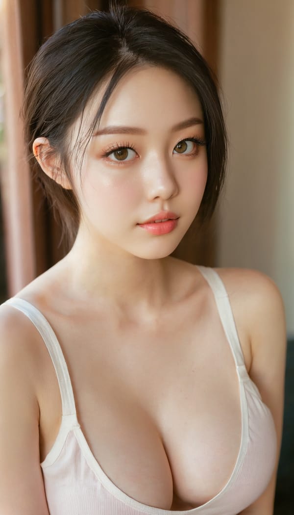 Tags: 21872187, SDXL
{"3": {"inputs": {"seed": 382682636140429, "steps": 32, "cfg": 5.68, "sampler_name": "dpmpp_2m", "scheduler": "karras", "denoise": 1.0, "model": ["27", 0], "positive": ["6", 0], "negative": ["7", 0], "latent_image": ["5", 0]}, "class_type": "KSampler"}, "4": {"inputs": {"ckpt_name": "juggernautxl.safetensors"}, "class_type": "CheckpointLoaderSimple"}, "5": {"inputs": {"width": 768, "height": 1344, "batch_size": 1}, "class_type": "EmptyLatentImage"}, "6": {"inputs": {"text": "26 year old girl, (slim:0.98), (detailed face:0.95), (seductive pose:1.06), (double eyelids:1.12), (idol:1.05), (pale skin:0.98), (blush:1.07), (beautiful eyes:1.11), (seductive facial expression:1.01), (sexy lips:1.14), (cute:0.97), (temptress:0.95), (eyelashes:1.06), (in a seductive pose:1.04), (large perky breasts:1.00), (cleavage:1.04), (thigh gap:0.95), (white tanktop:1.13), busy street, (candid cinema:1.02), (detailed skin:1.08), (soft lighting:1.00), (natural looking skin:1.09), (textured skin:1.01), (RAW:1.09), (skin fuzz:1.04), (film:1.05), (portra:1.02)", "clip": ["27", 1]}, "class_type": "CLIPTextEncode"}, "7": {"inputs": {"text": "(bad hands:1.07), (watermark:1.06), (worst quality:1.10), (distorted:1.10), (open mouth:1.06), (twisted:1.10), (low resolution:1.10)", "clip": ["27", 1]}, "class_type": "CLIPTextEncode"}, "8": {"inputs": {"samples": ["3", 0], "vae": ["4", 2]}, "class_type": "VAEDecode"}, "25": {"inputs": {"lora_name": "nudify_xl.safetensors", "strength_model": 0.2, "strength_clip": 0.36, "model": ["4", 0], "clip": ["4", 1]}, "class_type": "LoraLoader"}, "26": {"inputs": {"lora_name": "shirtlift_SDXL_v2.safetensors", "strength_model": 0.08, "strength_clip": 0.18, "model": ["25", 0], "clip": ["25", 1]}, "class_type": "LoraLoader"}, "27": {"inputs": {"lora_name": "PerfectEyesXL.safetensors", "strength_model": 0.19, "strength_clip": 0.15, "model": ["26", 0], "clip": ["26", 1]}, "class_type": "LoraLoader"}, "30": {"inputs": {"model_name": "4x_NMKD-Superscale-SP_178000_G.pth"}, "class_type": "UpscaleModelLoader"}, "31": {"inputs": {"upscale_model": ["30", 0], "image": ["8", 0]}, "class_type": "ImageUpscaleWithModel"}, "32": {"inputs": {"upscale_method": "lanczos", "scale_by": 0.5, "image": ["31", 0]}, "class_type": "ImageScaleBy"}, "33": {"inputs": {"pixels": ["32", 0], "vae": ["4", 2]}, "class_type": "VAEEncode"}, "34": {"inputs": {"seed": 382682636140429, "steps": 32, "cfg": 5.68, "sampler_name": "dpmpp_2m", "scheduler": "karras", "denoise": 0.3, "model": ["27", 0], "positive": ["6", 0], "negative": ["7", 0], "latent_image": ["33", 0]}, "class_type": "KSampler"}, "36": {"inputs": {"samples": ["34", 0], "vae": ["4", 2]}, "class_type": "VAEDecode"}, "39": {"inputs": {"filename_prefix": "comfyapi-1716765845297", "images": ["36", 0]}, "class_type": "SaveImage"}}