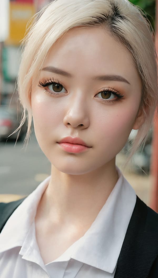 Tags: 21872187, SDXL
{"3": {"inputs": {"seed": 887954541600357, "steps": 32, "cfg": 5.13, "sampler_name": "dpmpp_2m", "scheduler": "karras", "denoise": 1.0, "model": ["27", 0], "positive": ["6", 0], "negative": ["7", 0], "latent_image": ["5", 0]}, "class_type": "KSampler"}, "4": {"inputs": {"ckpt_name": "juggernautxl.safetensors"}, "class_type": "CheckpointLoaderSimple"}, "5": {"inputs": {"width": 768, "height": 1344, "batch_size": 1}, "class_type": "EmptyLatentImage"}, "6": {"inputs": {"text": "28 year old girl, (idol:0.95), (double eyelids:1.09), (temptress:1.07), (detailed face:1.03), (beautiful eyes:1.10), (pale skin:1.12), (seductive pose:1.00), (blush:0.96), (seductive facial expression:1.06), (cute:0.98), (slim:1.09), (sexy lips:1.11), (eyelashes:1.14), (on all fours:1.06), (spreading ass cheeks:1.12), (from behind:0.98), (backboob:1.09), (school uniform:1.10), choker, busy street, (textured skin:1.04), (RAW:1.06), (soft lighting:1.06), (skin fuzz:1.08), (film:1.00), (portra:1.02), (natural looking skin:1.06), (candid cinema:1.06)", "clip": ["27", 1]}, "class_type": "CLIPTextEncode"}, "7": {"inputs": {"text": "(open mouth:1.05), (low resolution:1.05), (bad hands:1.11), (watermark:1.12), (twisted:1.13), (worst quality:1.10), (distorted:1.12)", "clip": ["27", 1]}, "class_type": "CLIPTextEncode"}, "8": {"inputs": {"samples": ["3", 0], "vae": ["4", 2]}, "class_type": "VAEDecode"}, "25": {"inputs": {"lora_name": "nudify_xl.safetensors", "strength_model": 0.17, "strength_clip": 0.31, "model": ["4", 0], "clip": ["4", 1]}, "class_type": "LoraLoader"}, "26": {"inputs": {"lora_name": "shirtlift_SDXL_v2.safetensors", "strength_model": 0.0, "strength_clip": 0.07, "model": ["25", 0], "clip": ["25", 1]}, "class_type": "LoraLoader"}, "27": {"inputs": {"lora_name": "PerfectEyesXL.safetensors", "strength_model": 0.09, "strength_clip": 0.19, "model": ["26", 0], "clip": ["26", 1]}, "class_type": "LoraLoader"}, "30": {"inputs": {"model_name": "4x_NMKD-Superscale-SP_178000_G.pth"}, "class_type": "UpscaleModelLoader"}, "31": {"inputs": {"upscale_model": ["30", 0], "image": ["8", 0]}, "class_type": "ImageUpscaleWithModel"}, "32": {"inputs": {"upscale_method": "lanczos", "scale_by": 0.5, "image": ["31", 0]}, "class_type": "ImageScaleBy"}, "33": {"inputs": {"pixels": ["32", 0], "vae": ["4", 2]}, "class_type": "VAEEncode"}, "34": {"inputs": {"seed": 887954541600357, "steps": 32, "cfg": 5.13, "sampler_name": "dpmpp_2m", "scheduler": "karras", "denoise": 0.3, "model": ["27", 0], "positive": ["6", 0], "negative": ["7", 0], "latent_image": ["33", 0]}, "class_type": "KSampler"}, "36": {"inputs": {"samples": ["34", 0], "vae": ["4", 2]}, "class_type": "VAEDecode"}, "39": {"inputs": {"filename_prefix": "comfyapi-1718478890454", "images": ["36", 0]}, "class_type": "SaveImage"}}