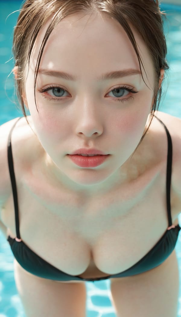 Tags: 21872187, SDXL
{"3": {"inputs": {"seed": 715812902948569, "steps": 64, "cfg": 7.08, "sampler_name": "dpmpp_2m", "scheduler": "karras", "denoise": 1.0, "model": ["27", 0], "positive": ["6", 0], "negative": ["7", 0], "latent_image": ["5", 0]}, "class_type": "KSampler"}, "4": {"inputs": {"ckpt_name": "juggernautxl.safetensors"}, "class_type": "CheckpointLoaderSimple"}, "5": {"inputs": {"width": 768, "height": 1344, "batch_size": 1}, "class_type": "EmptyLatentImage"}, "6": {"inputs": {"text": "19 year old girl, (blush:1.01), (detailed face:1.08), (double eyelids:1.07), (slim:1.11), (eyelashes:0.99), (beautiful eyes:0.97), (cute:1.01), (temptress:0.96), (pale skin:1.03), (seductive pose:1.08), (sexy lips:1.13), (idol:1.00), (seductive facial expression:1.03), (on all fours:1.14), (spreading ass cheeks:1.00), (from behind:1.02), (backboob:1.10), (in a swimsuit:1.02) at a pool, (candid cinema:1.02), (textured skin:1.07), (natural looking skin:1.05), (detailed skin:1.08), (film:1.07), (soft lighting:1.06), (skin fuzz:1.09), (portra:1.00), (RAW:1.07)", "clip": ["27", 1]}, "class_type": "CLIPTextEncode"}, "7": {"inputs": {"text": "(bad hands:1.13), (watermark:1.10), (distorted:1.07), (worst quality:1.05), (twisted:1.06), (low resolution:1.08)", "clip": ["27", 1]}, "class_type": "CLIPTextEncode"}, "8": {"inputs": {"samples": ["3", 0], "vae": ["4", 2]}, "class_type": "VAEDecode"}, "25": {"inputs": {"lora_name": "nudify_xl.safetensors", "strength_model": 0.07, "strength_clip": 0.06, "model": ["4", 0], "clip": ["4", 1]}, "class_type": "LoraLoader"}, "26": {"inputs": {"lora_name": "shirtlift_SDXL_v2.safetensors", "strength_model": 0.12, "strength_clip": 0.07, "model": ["25", 0], "clip": ["25", 1]}, "class_type": "LoraLoader"}, "27": {"inputs": {"lora_name": "PerfectEyesXL.safetensors", "strength_model": 0.04, "strength_clip": 0.17, "model": ["26", 0], "clip": ["26", 1]}, "class_type": "LoraLoader"}, "30": {"inputs": {"model_name": "4x_NMKD-Superscale-SP_178000_G.pth"}, "class_type": "UpscaleModelLoader"}, "31": {"inputs": {"upscale_model": ["30", 0], "image": ["8", 0]}, "class_type": "ImageUpscaleWithModel"}, "32": {"inputs": {"upscale_method": "lanczos", "scale_by": 0.5, "image": ["31", 0]}, "class_type": "ImageScaleBy"}, "33": {"inputs": {"pixels": ["32", 0], "vae": ["4", 2]}, "class_type": "VAEEncode"}, "34": {"inputs": {"seed": 715812902948569, "steps": 64, "cfg": 7.08, "sampler_name": "dpmpp_2m", "scheduler": "karras", "denoise": 0.3, "model": ["27", 0], "positive": ["6", 0], "negative": ["7", 0], "latent_image": ["33", 0]}, "class_type": "KSampler"}, "36": {"inputs": {"samples": ["34", 0], "vae": ["4", 2]}, "class_type": "VAEDecode"}, "39": {"inputs": {"filename_prefix": "comfyapi-1731380899909", "images": ["36", 0]}, "class_type": "SaveImage"}}