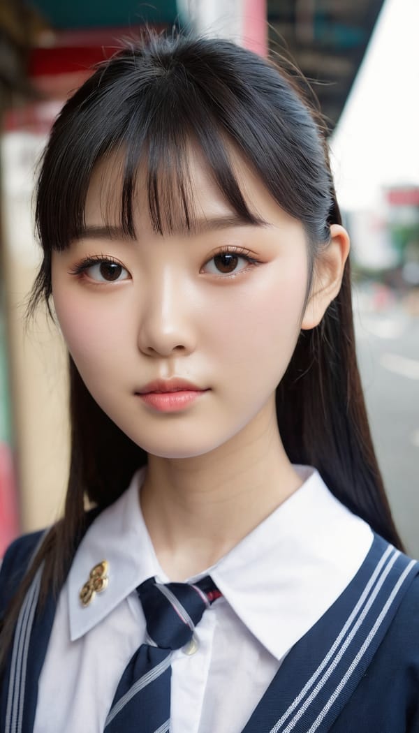 Tags: 21872187, SDXL
{"3": {"inputs": {"seed": 733943182568583, "steps": 32, "cfg": 6.93, "sampler_name": "dpmpp_2m", "scheduler": "karras", "denoise": 1.0, "model": ["27", 0], "positive": ["6", 0], "negative": ["7", 0], "latent_image": ["5", 0]}, "class_type": "KSampler"}, "4": {"inputs": {"ckpt_name": "juggernautxl.safetensors"}, "class_type": "CheckpointLoaderSimple"}, "5": {"inputs": {"width": 768, "height": 1344, "batch_size": 1}, "class_type": "EmptyLatentImage"}, "6": {"inputs": {"text": "18 year old girl, (irish:0.97), (taiwanese:1.10), (chinese:1.07), (slim:0.99), (pale skin:1.11), (idol:0.99), (double eyelids:1.05), (cute:1.01), (sexy lips:0.99), (blush:1.04), (seductive pose:1.12), (eyelashes:1.03), (detailed face:1.10), (in a seductive pose:0.95), (large perky breasts:0.99), (cleavage:1.03), (thigh gap:1.11), (school uniform:1.02), choker, busy street, (skin fuzz:1.00), (soft lighting:1.00), (detailed skin:1.00), (RAW:1.05), (portra:1.07), (candid cinema:1.05), (film:1.06), (textured skin:1.00), (natural looking skin:1.08)", "clip": ["27", 1]}, "class_type": "CLIPTextEncode"}, "7": {"inputs": {"text": "(open mouth:1.08), (worst quality:1.09), (bad hands:1.14), (distorted:1.09), (low resolution:1.07), (watermark:1.07), (twisted:1.05)", "clip": ["27", 1]}, "class_type": "CLIPTextEncode"}, "8": {"inputs": {"samples": ["3", 0], "vae": ["4", 2]}, "class_type": "VAEDecode"}, "25": {"inputs": {"lora_name": "nudify_xl.safetensors", "strength_model": 0.08, "strength_clip": 0.07, "model": ["4", 0], "clip": ["4", 1]}, "class_type": "LoraLoader"}, "26": {"inputs": {"lora_name": "shirtlift_SDXL_v2.safetensors", "strength_model": 0.13, "strength_clip": 0.12, "model": ["25", 0], "clip": ["25", 1]}, "class_type": "LoraLoader"}, "27": {"inputs": {"lora_name": "PerfectEyesXL.safetensors", "strength_model": 0.02, "strength_clip": 0.06, "model": ["26", 0], "clip": ["26", 1]}, "class_type": "LoraLoader"}, "30": {"inputs": {"model_name": "4x_NMKD-Superscale-SP_178000_G.pth"}, "class_type": "UpscaleModelLoader"}, "31": {"inputs": {"upscale_model": ["30", 0], "image": ["8", 0]}, "class_type": "ImageUpscaleWithModel"}, "32": {"inputs": {"upscale_method": "lanczos", "scale_by": 0.5, "image": ["31", 0]}, "class_type": "ImageScaleBy"}, "33": {"inputs": {"pixels": ["32", 0], "vae": ["4", 2]}, "class_type": "VAEEncode"}, "34": {"inputs": {"seed": 733943182568583, "steps": 32, "cfg": 6.93, "sampler_name": "dpmpp_2m", "scheduler": "karras", "denoise": 0.3, "model": ["27", 0], "positive": ["6", 0], "negative": ["7", 0], "latent_image": ["33", 0]}, "class_type": "KSampler"}, "36": {"inputs": {"samples": ["34", 0], "vae": ["4", 2]}, "class_type": "VAEDecode"}, "39": {"inputs": {"filename_prefix": "comfyapi-1732306317638", "images": ["36", 0]}, "class_type": "SaveImage"}}