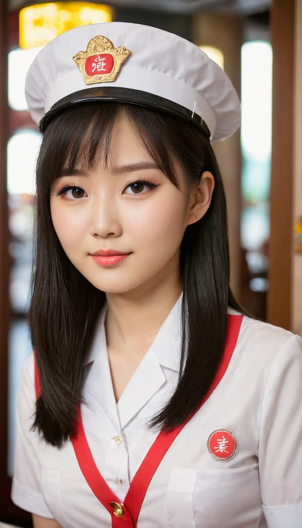 Tags: 21872187, SDXL
{"3": {"inputs": {"seed": 493943265756748, "steps": 64, "cfg": 5.5, "sampler_name": "dpmpp_2m", "scheduler": "karras", "denoise": 1.0, "model": ["27", 0], "positive": ["6", 0], "negative": ["7", 0], "latent_image": ["5", 0]}, "class_type": "KSampler"}, "4": {"inputs": {"ckpt_name": "juggernautXL_v8Rundiffusion.safetensors"}, "class_type": "CheckpointLoaderSimple"}, "5": {"inputs": {"width": 768, "height": 1344, "batch_size": 1}, "class_type": "EmptyLatentImage"}, "6": {"inputs": {"text": "23 year old girl, (taiwanese:1.11), (seductive facial expression:0.96), (cute:0.99), (idol:1.01), (eyelashes:1.04), (sexy lips:1.00), (pale skin:1.12), (blush:0.96), (detailed face:1.14), (slim:1.04), (seductive pose:1.14), (beautiful eyes:1.04), (double eyelids:1.05), (temptress:1.07), (in a seductive pose:1.05), (large perky breasts:1.00), (cleavage:1.05), (thigh gap:1.07), (a waitress in uniform:1.14) working at a restaurant, (textured skin:1.03), (film:1.08), (candid cinema:1.01), (portra:1.03), (natural looking skin:1.06), (skin fuzz:1.02), (soft lighting:1.01), (RAW:1.02), (detailed skin:1.01)", "clip": ["27", 1]}, "class_type": "CLIPTextEncode"}, "7": {"inputs": {"text": "(worst quality:1.09), (low resolution:1.08), (distorted:1.10), (bad hands:1.09), (twisted:1.10), (watermark:1.11), (open mouth:1.08)", "clip": ["27", 1]}, "class_type": "CLIPTextEncode"}, "8": {"inputs": {"samples": ["3", 0], "vae": ["4", 2]}, "class_type": "VAEDecode"}, "25": {"inputs": {"lora_name": "nudify_xl.safetensors", "strength_model": 0.36, "strength_clip": 0.37, "model": ["4", 0], "clip": ["4", 1]}, "class_type": "LoraLoader"}, "26": {"inputs": {"lora_name": "shirtlift_SDXL_v2.safetensors", "strength_model": 0.12, "strength_clip": 0.08, "model": ["25", 0], "clip": ["25", 1]}, "class_type": "LoraLoader"}, "27": {"inputs": {"lora_name": "PerfectEyesXL.safetensors", "strength_model": 0.02, "strength_clip": 0.16, "model": ["26", 0], "clip": ["26", 1]}, "class_type": "LoraLoader"}, "30": {"inputs": {"model_name": "4x_NMKD-Superscale-SP_178000_G.pth"}, "class_type": "UpscaleModelLoader"}, "31": {"inputs": {"upscale_model": ["30", 0], "image": ["8", 0]}, "class_type": "ImageUpscaleWithModel"}, "32": {"inputs": {"upscale_method": "lanczos", "scale_by": 0.5, "image": ["31", 0]}, "class_type": "ImageScaleBy"}, "33": {"inputs": {"pixels": ["32", 0], "vae": ["4", 2]}, "class_type": "VAEEncode"}, "34": {"inputs": {"seed": 493943265756748, "steps": 64, "cfg": 5.5, "sampler_name": "dpmpp_2m", "scheduler": "karras", "denoise": 0.3, "model": ["27", 0], "positive": ["6", 0], "negative": ["7", 0], "latent_image": ["33", 0]}, "class_type": "KSampler"}, "36": {"inputs": {"samples": ["34", 0], "vae": ["4", 2]}, "class_type": "VAEDecode"}, "39": {"inputs": {"filename_prefix": "comfyapi-1707434631246", "images": ["36", 0]}, "class_type": "SaveImage"}}