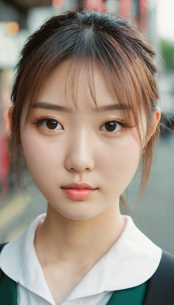 Tags: 21872187, SDXL
{"3": {"inputs": {"seed": 406616930301021, "steps": 64, "cfg": 5.09, "sampler_name": "dpmpp_2m", "scheduler": "karras", "denoise": 1.0, "model": ["27", 0], "positive": ["6", 0], "negative": ["7", 0], "latent_image": ["5", 0]}, "class_type": "KSampler"}, "4": {"inputs": {"ckpt_name": "juggernautxl.safetensors"}, "class_type": "CheckpointLoaderSimple"}, "5": {"inputs": {"width": 768, "height": 1344, "batch_size": 1}, "class_type": "EmptyLatentImage"}, "6": {"inputs": {"text": "19 year old girl, (taiwanese:1.04), (irish:1.10), (korean:1.11), (idol:1.00), (double eyelids:1.13), (blush:1.03), (slim:1.14), (detailed face:1.06), (pale skin:1.13), (eyelashes:1.09), (sexy lips:0.96), (seductive pose:1.08), (cute:1.11), (seductive facial expression:1.13), (temptress:1.05), (perky ass:1.11), (exposed ass:0.97), (looking back:0.96), (sexy ass:1.01), (thigh gap:0.98), (school uniform:1.04), choker, busy street, (candid cinema:1.05), (natural looking skin:1.01), (RAW:1.01), (textured skin:1.08), (film:1.08), (soft lighting:1.08), (portra:1.00), (detailed skin:1.07), (skin fuzz:1.04)", "clip": ["27", 1]}, "class_type": "CLIPTextEncode"}, "7": {"inputs": {"text": "(worst quality:1.08), (low resolution:1.11), (twisted:1.10), (bad hands:1.14), (distorted:1.12), (watermark:1.11), (open mouth:1.14)", "clip": ["27", 1]}, "class_type": "CLIPTextEncode"}, "8": {"inputs": {"samples": ["3", 0], "vae": ["4", 2]}, "class_type": "VAEDecode"}, "25": {"inputs": {"lora_name": "nudify_xl.safetensors", "strength_model": 0.33, "strength_clip": 0.07, "model": ["4", 0], "clip": ["4", 1]}, "class_type": "LoraLoader"}, "26": {"inputs": {"lora_name": "shirtlift_SDXL_v2.safetensors", "strength_model": 0.14, "strength_clip": 0.03, "model": ["25", 0], "clip": ["25", 1]}, "class_type": "LoraLoader"}, "27": {"inputs": {"lora_name": "PerfectEyesXL.safetensors", "strength_model": 0.15, "strength_clip": 0.07, "model": ["26", 0], "clip": ["26", 1]}, "class_type": "LoraLoader"}, "30": {"inputs": {"model_name": "4x_NMKD-Superscale-SP_178000_G.pth"}, "class_type": "UpscaleModelLoader"}, "31": {"inputs": {"upscale_model": ["30", 0], "image": ["8", 0]}, "class_type": "ImageUpscaleWithModel"}, "32": {"inputs": {"upscale_method": "lanczos", "scale_by": 0.5, "image": ["31", 0]}, "class_type": "ImageScaleBy"}, "33": {"inputs": {"pixels": ["32", 0], "vae": ["4", 2]}, "class_type": "VAEEncode"}, "34": {"inputs": {"seed": 406616930301021, "steps": 64, "cfg": 5.09, "sampler_name": "dpmpp_2m", "scheduler": "karras", "denoise": 0.3, "model": ["27", 0], "positive": ["6", 0], "negative": ["7", 0], "latent_image": ["33", 0]}, "class_type": "KSampler"}, "36": {"inputs": {"samples": ["34", 0], "vae": ["4", 2]}, "class_type": "VAEDecode"}, "39": {"inputs": {"filename_prefix": "comfyapi-1718645362744", "images": ["36", 0]}, "class_type": "SaveImage"}}