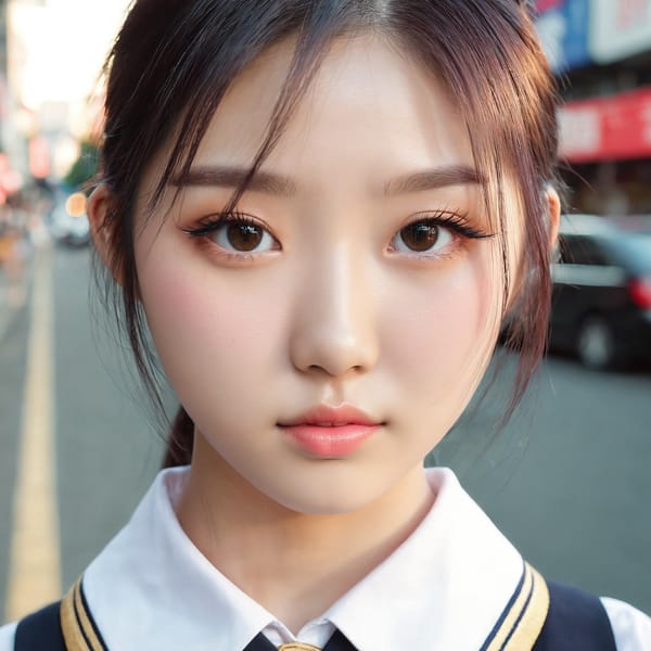 Tags: 21872187, SDXL
{"3": {"inputs": {"seed": 180880064450316, "steps": 64, "cfg": 6.7, "sampler_name": "dpmpp_2m", "scheduler": "karras", "denoise": 1.0, "model": ["27", 0], "positive": ["6", 0], "negative": ["7", 0], "latent_image": ["5", 0]}, "class_type": "KSampler"}, "4": {"inputs": {"ckpt_name": "juggernautxl.safetensors"}, "class_type": "CheckpointLoaderSimple"}, "5": {"inputs": {"width": 1024, "height": 1024, "batch_size": 1}, "class_type": "EmptyLatentImage"}, "6": {"inputs": {"text": "19 year old girl, (korean:0.98), (beautiful eyes:0.95), (idol:1.07), (eyelashes:1.14), (detailed face:1.09), (double eyelids:1.13), (sexy lips:1.11), (seductive facial expression:1.08), (pale skin:1.02), (temptress:1.03), (seductive pose:1.06), (cute:0.97), (blush:1.02), (slim:1.10), (in a seductive pose:1.03), (large perky breasts:1.00), (cleavage:1.03), (thigh gap:0.95), (school uniform:0.96), choker, busy street, (detailed skin:1.04), (RAW:1.00), (film:1.08), (portra:1.04), (soft lighting:1.06), (skin fuzz:1.06), (natural looking skin:1.05), (textured skin:1.01), (candid cinema:1.08)", "clip": ["27", 1]}, "class_type": "CLIPTextEncode"}, "7": {"inputs": {"text": "(twisted:1.08), (bad hands:1.09), (low resolution:1.05), (distorted:1.12), (open mouth:1.10), (worst quality:1.13), (watermark:1.09)", "clip": ["27", 1]}, "class_type": "CLIPTextEncode"}, "8": {"inputs": {"samples": ["3", 0], "vae": ["4", 2]}, "class_type": "VAEDecode"}, "25": {"inputs": {"lora_name": "nudify_xl.safetensors", "strength_model": 0.28, "strength_clip": 0.12, "model": ["4", 0], "clip": ["4", 1]}, "class_type": "LoraLoader"}, "26": {"inputs": {"lora_name": "shirtlift_SDXL_v2.safetensors", "strength_model": 0.15, "strength_clip": 0.17, "model": ["25", 0], "clip": ["25", 1]}, "class_type": "LoraLoader"}, "27": {"inputs": {"lora_name": "PerfectEyesXL.safetensors", "strength_model": 0.11, "strength_clip": 0.17, "model": ["26", 0], "clip": ["26", 1]}, "class_type": "LoraLoader"}, "30": {"inputs": {"model_name": "4x_NMKD-Superscale-SP_178000_G.pth"}, "class_type": "UpscaleModelLoader"}, "31": {"inputs": {"upscale_model": ["30", 0], "image": ["8", 0]}, "class_type": "ImageUpscaleWithModel"}, "32": {"inputs": {"upscale_method": "lanczos", "scale_by": 0.5, "image": ["31", 0]}, "class_type": "ImageScaleBy"}, "33": {"inputs": {"pixels": ["32", 0], "vae": ["4", 2]}, "class_type": "VAEEncode"}, "34": {"inputs": {"seed": 180880064450316, "steps": 64, "cfg": 6.7, "sampler_name": "dpmpp_2m", "scheduler": "karras", "denoise": 0.3, "model": ["27", 0], "positive": ["6", 0], "negative": ["7", 0], "latent_image": ["33", 0]}, "class_type": "KSampler"}, "36": {"inputs": {"samples": ["34", 0], "vae": ["4", 2]}, "class_type": "VAEDecode"}, "39": {"inputs": {"filename_prefix": "comfyapi-1723861033865", "images": ["36", 0]}, "class_type": "SaveImage"}}