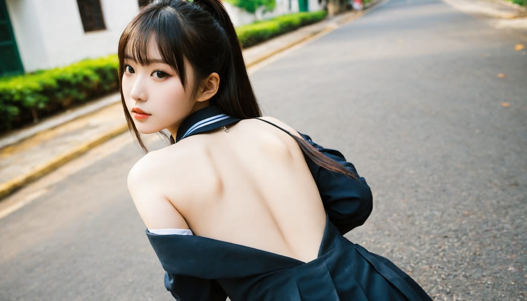 Tags: 21872187, SDXL
{"3": {"inputs": {"seed": 566854569997949, "steps": 32, "cfg": 7.21, "sampler_name": "dpmpp_2m", "scheduler": "karras", "denoise": 1.0, "model": ["27", 0], "positive": ["6", 0], "negative": ["7", 0], "latent_image": ["5", 0]}, "class_type": "KSampler"}, "4": {"inputs": {"ckpt_name": "helloworldxl.safetensors"}, "class_type": "CheckpointLoaderSimple"}, "5": {"inputs": {"width": 1344, "height": 768, "batch_size": 1}, "class_type": "EmptyLatentImage"}, "6": {"inputs": {"text": "19 year old girl, (chinese:1.00), (blush:1.08), (temptress:1.08), (beautiful eyes:1.01), (detailed face:1.03), (pale skin:1.14), (sexy lips:1.07), (idol:1.12), (eyelashes:1.12), (double eyelids:1.06), (cute:1.08), (slim:1.07), (seductive facial expression:0.95), (seductive pose:1.00), (on all fours:1.05), (spreading ass cheeks:1.08), (from behind:1.14), (backboob:1.11), (school uniform:1.13), choker, busy street, (natural looking skin:1.04), (soft lighting:1.03), (RAW:1.07), (film:1.08), (skin fuzz:1.05), (textured skin:1.06), (candid cinema:1.01), (portra:1.05), (detailed skin:1.07)", "clip": ["27", 1]}, "class_type": "CLIPTextEncode"}, "7": {"inputs": {"text": "(watermark:1.09), (bad hands:1.12), (open mouth:1.07), (twisted:1.09), (distorted:1.09), (worst quality:1.07), (low resolution:1.11)", "clip": ["27", 1]}, "class_type": "CLIPTextEncode"}, "8": {"inputs": {"samples": ["3", 0], "vae": ["4", 2]}, "class_type": "VAEDecode"}, "25": {"inputs": {"lora_name": "nudify_xl.safetensors", "strength_model": 0.26, "strength_clip": 0.21, "model": ["4", 0], "clip": ["4", 1]}, "class_type": "LoraLoader"}, "26": {"inputs": {"lora_name": "shirtlift_SDXL_v2.safetensors", "strength_model": 0.16, "strength_clip": 0.12, "model": ["25", 0], "clip": ["25", 1]}, "class_type": "LoraLoader"}, "27": {"inputs": {"lora_name": "PerfectEyesXL.safetensors", "strength_model": 0.19, "strength_clip": 0.13, "model": ["26", 0], "clip": ["26", 1]}, "class_type": "LoraLoader"}, "30": {"inputs": {"model_name": "4x_NMKD-Superscale-SP_178000_G.pth"}, "class_type": "UpscaleModelLoader"}, "31": {"inputs": {"upscale_model": ["30", 0], "image": ["8", 0]}, "class_type": "ImageUpscaleWithModel"}, "32": {"inputs": {"upscale_method": "lanczos", "scale_by": 0.5, "image": ["31", 0]}, "class_type": "ImageScaleBy"}, "33": {"inputs": {"pixels": ["32", 0], "vae": ["4", 2]}, "class_type": "VAEEncode"}, "34": {"inputs": {"seed": 566854569997949, "steps": 32, "cfg": 7.21, "sampler_name": "dpmpp_2m", "scheduler": "karras", "denoise": 0.3, "model": ["27", 0], "positive": ["6", 0], "negative": ["7", 0], "latent_image": ["33", 0]}, "class_type": "KSampler"}, "36": {"inputs": {"samples": ["34", 0], "vae": ["4", 2]}, "class_type": "VAEDecode"}, "39": {"inputs": {"filename_prefix": "comfyapi-1731340131085", "images": ["36", 0]}, "class_type": "SaveImage"}}