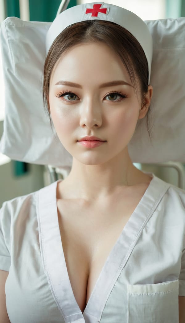 Tags: 21872187, SDXL
{"3": {"inputs": {"seed": 136096594819064, "steps": 64, "cfg": 6.55, "sampler_name": "dpmpp_2m", "scheduler": "karras", "denoise": 1.0, "model": ["27", 0], "positive": ["6", 0], "negative": ["7", 0], "latent_image": ["5", 0]}, "class_type": "KSampler"}, "4": {"inputs": {"ckpt_name": "juggernautxl.safetensors"}, "class_type": "CheckpointLoaderSimple"}, "5": {"inputs": {"width": 768, "height": 1344, "batch_size": 1}, "class_type": "EmptyLatentImage"}, "6": {"inputs": {"text": "27 year old girl, (idol:0.95), (beautiful eyes:1.07), (pale skin:0.97), (eyelashes:1.02), (temptress:1.06), (double eyelids:0.98), (seductive pose:1.04), (seductive facial expression:1.13), (detailed face:1.06), (blush:0.95), (slim:1.10), (sexy lips:1.11), (in a seductive pose:1.02), (large perky breasts:0.95), (cleavage:1.13), (thigh gap:1.03), (nurse in uniform:1.09) working in a hospital ward, (textured skin:1.04), (portra:1.09), (film:1.02), (detailed skin:1.04), (skin fuzz:1.01), (RAW:1.04), (candid cinema:1.05), (natural looking skin:1.08), (soft lighting:1.02)", "clip": ["27", 1]}, "class_type": "CLIPTextEncode"}, "7": {"inputs": {"text": "(twisted:1.10), (watermark:1.08), (low resolution:1.13), (bad hands:1.07), (distorted:1.10), (open mouth:1.14), (worst quality:1.11)", "clip": ["27", 1]}, "class_type": "CLIPTextEncode"}, "8": {"inputs": {"samples": ["3", 0], "vae": ["4", 2]}, "class_type": "VAEDecode"}, "25": {"inputs": {"lora_name": "nudify_xl.safetensors", "strength_model": 0.31, "strength_clip": 0.15, "model": ["4", 0], "clip": ["4", 1]}, "class_type": "LoraLoader"}, "26": {"inputs": {"lora_name": "shirtlift_SDXL_v2.safetensors", "strength_model": 0.07, "strength_clip": 0.04, "model": ["25", 0], "clip": ["25", 1]}, "class_type": "LoraLoader"}, "27": {"inputs": {"lora_name": "PerfectEyesXL.safetensors", "strength_model": 0.14, "strength_clip": 0.07, "model": ["26", 0], "clip": ["26", 1]}, "class_type": "LoraLoader"}, "30": {"inputs": {"model_name": "4x_NMKD-Superscale-SP_178000_G.pth"}, "class_type": "UpscaleModelLoader"}, "31": {"inputs": {"upscale_model": ["30", 0], "image": ["8", 0]}, "class_type": "ImageUpscaleWithModel"}, "32": {"inputs": {"upscale_method": "lanczos", "scale_by": 0.5, "image": ["31", 0]}, "class_type": "ImageScaleBy"}, "33": {"inputs": {"pixels": ["32", 0], "vae": ["4", 2]}, "class_type": "VAEEncode"}, "34": {"inputs": {"seed": 136096594819064, "steps": 64, "cfg": 6.55, "sampler_name": "dpmpp_2m", "scheduler": "karras", "denoise": 0.3, "model": ["27", 0], "positive": ["6", 0], "negative": ["7", 0], "latent_image": ["33", 0]}, "class_type": "KSampler"}, "36": {"inputs": {"samples": ["34", 0], "vae": ["4", 2]}, "class_type": "VAEDecode"}, "39": {"inputs": {"filename_prefix": "comfyapi-1735229124737", "images": ["36", 0]}, "class_type": "SaveImage"}}