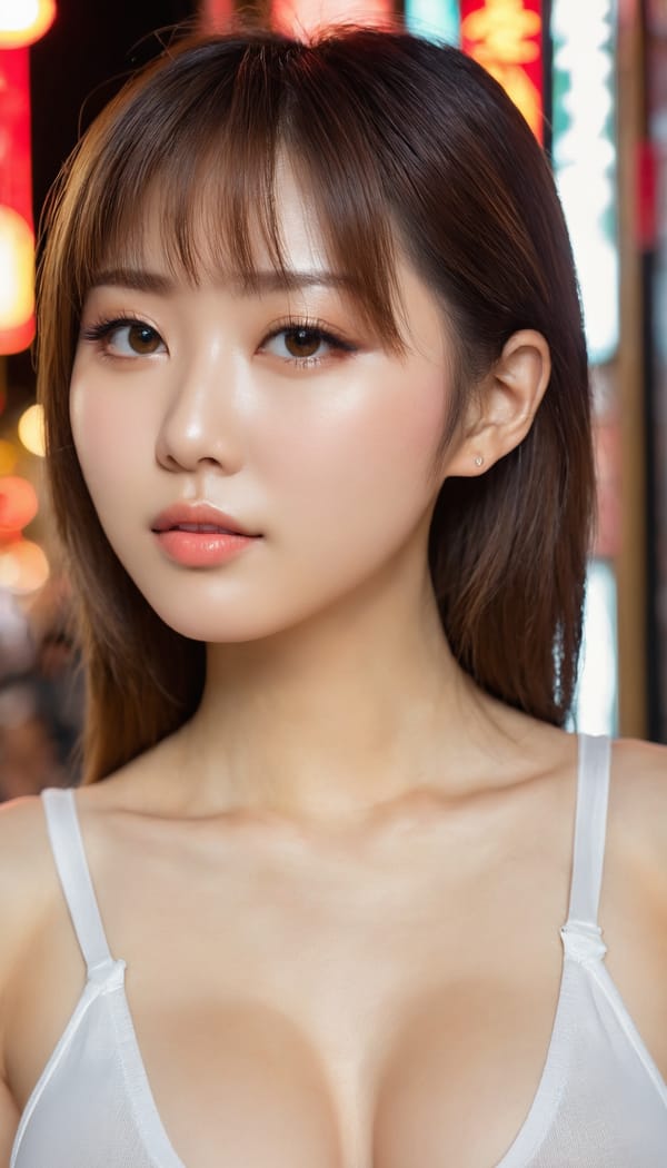 Tags: 21872187, SDXL
{"3": {"inputs": {"seed": 512893977425297, "steps": 32, "cfg": 6.35, "sampler_name": "dpmpp_2m", "scheduler": "karras", "denoise": 1.0, "model": ["27", 0], "positive": ["6", 0], "negative": ["7", 0], "latent_image": ["5", 0]}, "class_type": "KSampler"}, "4": {"inputs": {"ckpt_name": "juggernautxl.safetensors"}, "class_type": "CheckpointLoaderSimple"}, "5": {"inputs": {"width": 768, "height": 1344, "batch_size": 1}, "class_type": "EmptyLatentImage"}, "6": {"inputs": {"text": "25 year old girl, (taiwanese:1.14), (russian:0.97), (temptress:0.99), (sexy lips:1.07), (blush:1.02), (seductive facial expression:1.08), (detailed face:1.12), (idol:1.09), (pale skin:1.01), (seductive pose:1.07), (eyelashes:0.95), (cute:0.98), (beautiful eyes:1.13), (double eyelids:1.13), (slim:1.02), (in a seductive pose:0.95), (large perky breasts:1.01), (cleavage:1.08), (thigh gap:0.97), (white tanktop:1.06), busy street, (detailed skin:1.02), (portra:1.02), (candid cinema:1.02), (RAW:1.07), (film:1.05), (skin fuzz:1.07), (textured skin:1.08), (soft lighting:1.00), (natural looking skin:1.04)", "clip": ["27", 1]}, "class_type": "CLIPTextEncode"}, "7": {"inputs": {"text": "(distorted:1.11), (watermark:1.08), (worst quality:1.06), (twisted:1.09), (low resolution:1.10), (open mouth:1.06), (bad hands:1.06)", "clip": ["27", 1]}, "class_type": "CLIPTextEncode"}, "8": {"inputs": {"samples": ["3", 0], "vae": ["4", 2]}, "class_type": "VAEDecode"}, "25": {"inputs": {"lora_name": "nudify_xl.safetensors", "strength_model": 0.29, "strength_clip": 0.07, "model": ["4", 0], "clip": ["4", 1]}, "class_type": "LoraLoader"}, "26": {"inputs": {"lora_name": "shirtlift_SDXL_v2.safetensors", "strength_model": 0.05, "strength_clip": 0.02, "model": ["25", 0], "clip": ["25", 1]}, "class_type": "LoraLoader"}, "27": {"inputs": {"lora_name": "PerfectEyesXL.safetensors", "strength_model": 0.08, "strength_clip": 0.06, "model": ["26", 0], "clip": ["26", 1]}, "class_type": "LoraLoader"}, "30": {"inputs": {"model_name": "4x_NMKD-Superscale-SP_178000_G.pth"}, "class_type": "UpscaleModelLoader"}, "31": {"inputs": {"upscale_model": ["30", 0], "image": ["8", 0]}, "class_type": "ImageUpscaleWithModel"}, "32": {"inputs": {"upscale_method": "lanczos", "scale_by": 0.5, "image": ["31", 0]}, "class_type": "ImageScaleBy"}, "33": {"inputs": {"pixels": ["32", 0], "vae": ["4", 2]}, "class_type": "VAEEncode"}, "34": {"inputs": {"seed": 512893977425297, "steps": 32, "cfg": 6.35, "sampler_name": "dpmpp_2m", "scheduler": "karras", "denoise": 0.3, "model": ["27", 0], "positive": ["6", 0], "negative": ["7", 0], "latent_image": ["33", 0]}, "class_type": "KSampler"}, "36": {"inputs": {"samples": ["34", 0], "vae": ["4", 2]}, "class_type": "VAEDecode"}, "39": {"inputs": {"filename_prefix": "comfyapi-1732900904316", "images": ["36", 0]}, "class_type": "SaveImage"}}