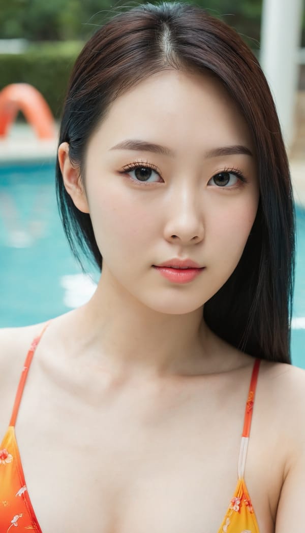 Tags: 21872187, SDXL
{"3": {"inputs": {"seed": 666731560579183, "steps": 64, "cfg": 5.51, "sampler_name": "dpmpp_2m", "scheduler": "karras", "denoise": 1.0, "model": ["27", 0], "positive": ["6", 0], "negative": ["7", 0], "latent_image": ["5", 0]}, "class_type": "KSampler"}, "4": {"inputs": {"ckpt_name": "juggernautXL_v8Rundiffusion.safetensors"}, "class_type": "CheckpointLoaderSimple"}, "5": {"inputs": {"width": 768, "height": 1344, "batch_size": 1}, "class_type": "EmptyLatentImage"}, "6": {"inputs": {"text": "27 year old girl, (chinese:1.03), (irish:1.06), (beautiful eyes:1.05), (eyelashes:1.11), (seductive pose:1.13), (slim:0.97), (idol:1.11), (double eyelids:1.00), (detailed face:1.11), (cute:1.01), (pale skin:1.10), (temptress:0.96), (sexy lips:1.02), (seductive facial expression:1.12), (perky ass:1.05), (exposed ass:1.03), (looking back:1.01), (sexy ass:1.12), (thigh gap:1.12), (in a swimsuit:1.11) at a pool, (detailed skin:1.00), (natural looking skin:1.05), (skin fuzz:1.07), (candid cinema:1.06), (textured skin:1.07), (film:1.03), (soft lighting:1.07), (portra:1.08), (RAW:1.07)", "clip": ["27", 1]}, "class_type": "CLIPTextEncode"}, "7": {"inputs": {"text": "(twisted:1.08), (low resolution:1.09), (watermark:1.13), (distorted:1.05), (bad hands:1.07), (worst quality:1.07), (open mouth:1.14)", "clip": ["27", 1]}, "class_type": "CLIPTextEncode"}, "8": {"inputs": {"samples": ["3", 0], "vae": ["4", 2]}, "class_type": "VAEDecode"}, "25": {"inputs": {"lora_name": "nudify_xl.safetensors", "strength_model": 0.08, "strength_clip": 0.13, "model": ["4", 0], "clip": ["4", 1]}, "class_type": "LoraLoader"}, "26": {"inputs": {"lora_name": "shirtlift_SDXL_v2.safetensors", "strength_model": 0.02, "strength_clip": 0.04, "model": ["25", 0], "clip": ["25", 1]}, "class_type": "LoraLoader"}, "27": {"inputs": {"lora_name": "PerfectEyesXL.safetensors", "strength_model": 0.0, "strength_clip": 0.08, "model": ["26", 0], "clip": ["26", 1]}, "class_type": "LoraLoader"}, "30": {"inputs": {"model_name": "4x_NMKD-Superscale-SP_178000_G.pth"}, "class_type": "UpscaleModelLoader"}, "31": {"inputs": {"upscale_model": ["30", 0], "image": ["8", 0]}, "class_type": "ImageUpscaleWithModel"}, "32": {"inputs": {"upscale_method": "lanczos", "scale_by": 0.5, "image": ["31", 0]}, "class_type": "ImageScaleBy"}, "33": {"inputs": {"pixels": ["32", 0], "vae": ["4", 2]}, "class_type": "VAEEncode"}, "34": {"inputs": {"seed": 666731560579183, "steps": 64, "cfg": 5.51, "sampler_name": "dpmpp_2m", "scheduler": "karras", "denoise": 0.3, "model": ["27", 0], "positive": ["6", 0], "negative": ["7", 0], "latent_image": ["33", 0]}, "class_type": "KSampler"}, "36": {"inputs": {"samples": ["34", 0], "vae": ["4", 2]}, "class_type": "VAEDecode"}, "39": {"inputs": {"filename_prefix": "comfyapi-1707639380304", "images": ["36", 0]}, "class_type": "SaveImage"}}