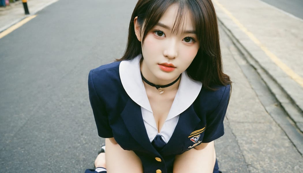 Tags: 21872187, SDXL
{"3": {"inputs": {"seed": 887524216242167, "steps": 64, "cfg": 5.45, "sampler_name": "dpmpp_2m", "scheduler": "karras", "denoise": 1.0, "model": ["27", 0], "positive": ["6", 0], "negative": ["7", 0], "latent_image": ["5", 0]}, "class_type": "KSampler"}, "4": {"inputs": {"ckpt_name": "helloworldxl.safetensors"}, "class_type": "CheckpointLoaderSimple"}, "5": {"inputs": {"width": 1344, "height": 768, "batch_size": 1}, "class_type": "EmptyLatentImage"}, "6": {"inputs": {"text": "23 year old girl, (korean:1.13), (cute:1.02), (detailed face:1.13), (temptress:1.02), (seductive facial expression:0.97), (blush:1.05), (slim:1.08), (double eyelids:1.03), (beautiful eyes:1.11), (sexy lips:1.05), (seductive pose:1.05), (idol:1.02), (eyelashes:1.11), (pale skin:1.10), (in a seductive pose:0.97), (large perky breasts:1.05), (cleavage:1.09), (thigh gap:1.05), (school uniform:1.14), choker, busy street, (portra:1.07), (film:1.02), (RAW:1.06), (natural looking skin:1.02), (textured skin:1.07), (candid cinema:1.02), (soft lighting:1.02), (skin fuzz:1.07), (detailed skin:1.04)", "clip": ["27", 1]}, "class_type": "CLIPTextEncode"}, "7": {"inputs": {"text": "(distorted:1.11), (open mouth:1.06), (watermark:1.14), (twisted:1.13), (low resolution:1.09), (worst quality:1.14), (bad hands:1.09)", "clip": ["27", 1]}, "class_type": "CLIPTextEncode"}, "8": {"inputs": {"samples": ["3", 0], "vae": ["4", 2]}, "class_type": "VAEDecode"}, "25": {"inputs": {"lora_name": "nudify_xl.safetensors", "strength_model": 0.32, "strength_clip": 0.1, "model": ["4", 0], "clip": ["4", 1]}, "class_type": "LoraLoader"}, "26": {"inputs": {"lora_name": "shirtlift_SDXL_v2.safetensors", "strength_model": 0.19, "strength_clip": 0.11, "model": ["25", 0], "clip": ["25", 1]}, "class_type": "LoraLoader"}, "27": {"inputs": {"lora_name": "PerfectEyesXL.safetensors", "strength_model": 0.14, "strength_clip": 0.19, "model": ["26", 0], "clip": ["26", 1]}, "class_type": "LoraLoader"}, "30": {"inputs": {"model_name": "4x_NMKD-Superscale-SP_178000_G.pth"}, "class_type": "UpscaleModelLoader"}, "31": {"inputs": {"upscale_model": ["30", 0], "image": ["8", 0]}, "class_type": "ImageUpscaleWithModel"}, "32": {"inputs": {"upscale_method": "lanczos", "scale_by": 0.5, "image": ["31", 0]}, "class_type": "ImageScaleBy"}, "33": {"inputs": {"pixels": ["32", 0], "vae": ["4", 2]}, "class_type": "VAEEncode"}, "34": {"inputs": {"seed": 887524216242167, "steps": 64, "cfg": 5.45, "sampler_name": "dpmpp_2m", "scheduler": "karras", "denoise": 0.3, "model": ["27", 0], "positive": ["6", 0], "negative": ["7", 0], "latent_image": ["33", 0]}, "class_type": "KSampler"}, "36": {"inputs": {"samples": ["34", 0], "vae": ["4", 2]}, "class_type": "VAEDecode"}, "39": {"inputs": {"filename_prefix": "comfyapi-1725209255233", "images": ["36", 0]}, "class_type": "SaveImage"}}