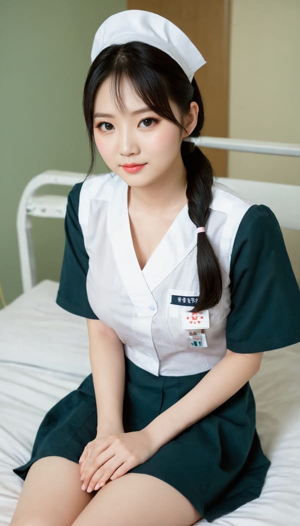 Tags: 21872187, SDXL
{"3": {"inputs": {"seed": 621598297217420, "steps": 32, "cfg": 6.21, "sampler_name": "dpmpp_2m", "scheduler": "karras", "denoise": 1.0, "model": ["27", 0], "positive": ["6", 0], "negative": ["7", 0], "latent_image": ["5", 0]}, "class_type": "KSampler"}, "4": {"inputs": {"ckpt_name": "juggernautXL_v8Rundiffusion.safetensors"}, "class_type": "CheckpointLoaderSimple"}, "5": {"inputs": {"width": 768, "height": 1344, "batch_size": 1}, "class_type": "EmptyLatentImage"}, "6": {"inputs": {"text": "27 year old girl, (taiwanese:1.06), (japanese:1.14), (eyelashes:1.06), (cute:0.97), (idol:1.13), (pale skin:1.09), (blush:1.12), (double eyelids:1.09), (seductive pose:1.01), (detailed face:0.97), (sexy lips:1.14), (beautiful eyes:1.08), (temptress:1.09), (seductive facial expression:1.11), (slim:1.04), (in a seductive pose:0.96), (large perky breasts:0.98), (cleavage:0.97), (thigh gap:1.11), (nurse in uniform:1.06) working in a hospital ward, (film:1.03), (RAW:1.08), (soft lighting:1.08), (detailed skin:1.05), (portra:1.01), (skin fuzz:1.02), (textured skin:1.04), (candid cinema:1.05), (natural looking skin:1.08)", "clip": ["27", 1]}, "class_type": "CLIPTextEncode"}, "7": {"inputs": {"text": "(bad hands:1.05), (worst quality:1.13), (low resolution:1.12), (watermark:1.08), (distorted:1.07), (twisted:1.10), (open mouth:1.09)", "clip": ["27", 1]}, "class_type": "CLIPTextEncode"}, "8": {"inputs": {"samples": ["3", 0], "vae": ["4", 2]}, "class_type": "VAEDecode"}, "25": {"inputs": {"lora_name": "nudify_xl.safetensors", "strength_model": 0.1, "strength_clip": 0.05, "model": ["4", 0], "clip": ["4", 1]}, "class_type": "LoraLoader"}, "26": {"inputs": {"lora_name": "shirtlift_SDXL_v2.safetensors", "strength_model": 0.05, "strength_clip": 0.11, "model": ["25", 0], "clip": ["25", 1]}, "class_type": "LoraLoader"}, "27": {"inputs": {"lora_name": "PerfectEyesXL.safetensors", "strength_model": 0.12, "strength_clip": 0.1, "model": ["26", 0], "clip": ["26", 1]}, "class_type": "LoraLoader"}, "30": {"inputs": {"model_name": "4x_NMKD-Superscale-SP_178000_G.pth"}, "class_type": "UpscaleModelLoader"}, "31": {"inputs": {"upscale_model": ["30", 0], "image": ["8", 0]}, "class_type": "ImageUpscaleWithModel"}, "32": {"inputs": {"upscale_method": "lanczos", "scale_by": 0.5, "image": ["31", 0]}, "class_type": "ImageScaleBy"}, "33": {"inputs": {"pixels": ["32", 0], "vae": ["4", 2]}, "class_type": "VAEEncode"}, "34": {"inputs": {"seed": 621598297217420, "steps": 32, "cfg": 6.21, "sampler_name": "dpmpp_2m", "scheduler": "karras", "denoise": 0.3, "model": ["27", 0], "positive": ["6", 0], "negative": ["7", 0], "latent_image": ["33", 0]}, "class_type": "KSampler"}, "36": {"inputs": {"samples": ["34", 0], "vae": ["4", 2]}, "class_type": "VAEDecode"}, "39": {"inputs": {"filename_prefix": "comfyapi-1707527510420", "images": ["36", 0]}, "class_type": "SaveImage"}}