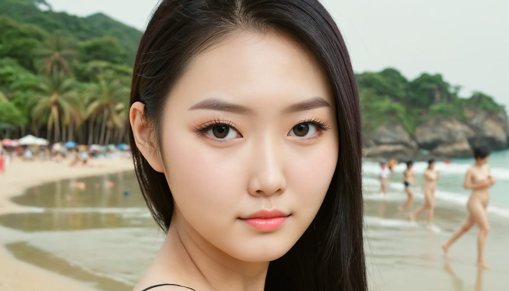 Tags: 21872187, SDXL
{"3": {"inputs": {"seed": 498219309948030, "steps": 32, "cfg": 7.19, "sampler_name": "dpmpp_2m", "scheduler": "karras", "denoise": 1.0, "model": ["27", 0], "positive": ["6", 0], "negative": ["7", 0], "latent_image": ["5", 0]}, "class_type": "KSampler"}, "4": {"inputs": {"ckpt_name": "juggernautXL_v8Rundiffusion.safetensors"}, "class_type": "CheckpointLoaderSimple"}, "5": {"inputs": {"width": 1344, "height": 768, "batch_size": 1}, "class_type": "EmptyLatentImage"}, "6": {"inputs": {"text": "23 year old girl, (chinese:1.00), (taiwanese:1.13), (blush:0.98), (eyelashes:1.02), (slim:0.95), (temptress:0.99), (beautiful eyes:1.08), (cute:0.97), (sexy lips:0.95), (idol:1.04), (pale skin:0.97), (double eyelids:1.09), (seductive facial expression:0.97), (seductive pose:1.13), (detailed face:1.03), (in a seductive pose:0.99), (large perky breasts:1.09), (cleavage:1.13), (thigh gap:1.14), strolling (nude:0.95) at a beach, (candid cinema:1.01), (natural looking skin:1.09), (portra:1.02), (detailed skin:1.00), (textured skin:1.00), (RAW:1.07), (skin fuzz:1.03), (film:1.00), (soft lighting:1.08)", "clip": ["27", 1]}, "class_type": "CLIPTextEncode"}, "7": {"inputs": {"text": "(open mouth:1.12), (low resolution:1.11), (watermark:1.08), (bad hands:1.11), (distorted:1.14), (twisted:1.11), (worst quality:1.07)", "clip": ["27", 1]}, "class_type": "CLIPTextEncode"}, "8": {"inputs": {"samples": ["3", 0], "vae": ["4", 2]}, "class_type": "VAEDecode"}, "25": {"inputs": {"lora_name": "nudify_xl.safetensors", "strength_model": 0.2, "strength_clip": 0.02, "model": ["4", 0], "clip": ["4", 1]}, "class_type": "LoraLoader"}, "26": {"inputs": {"lora_name": "shirtlift_SDXL_v2.safetensors", "strength_model": 0.11, "strength_clip": 0.08, "model": ["25", 0], "clip": ["25", 1]}, "class_type": "LoraLoader"}, "27": {"inputs": {"lora_name": "PerfectEyesXL.safetensors", "strength_model": 0.19, "strength_clip": 0.02, "model": ["26", 0], "clip": ["26", 1]}, "class_type": "LoraLoader"}, "30": {"inputs": {"model_name": "4x_NMKD-Superscale-SP_178000_G.pth"}, "class_type": "UpscaleModelLoader"}, "31": {"inputs": {"upscale_model": ["30", 0], "image": ["8", 0]}, "class_type": "ImageUpscaleWithModel"}, "32": {"inputs": {"upscale_method": "lanczos", "scale_by": 0.5, "image": ["31", 0]}, "class_type": "ImageScaleBy"}, "33": {"inputs": {"pixels": ["32", 0], "vae": ["4", 2]}, "class_type": "VAEEncode"}, "34": {"inputs": {"seed": 498219309948030, "steps": 32, "cfg": 7.19, "sampler_name": "dpmpp_2m", "scheduler": "karras", "denoise": 0.3, "model": ["27", 0], "positive": ["6", 0], "negative": ["7", 0], "latent_image": ["33", 0]}, "class_type": "KSampler"}, "36": {"inputs": {"samples": ["34", 0], "vae": ["4", 2]}, "class_type": "VAEDecode"}, "39": {"inputs": {"filename_prefix": "comfyapi-1707863326905", "images": ["36", 0]}, "class_type": "SaveImage"}}