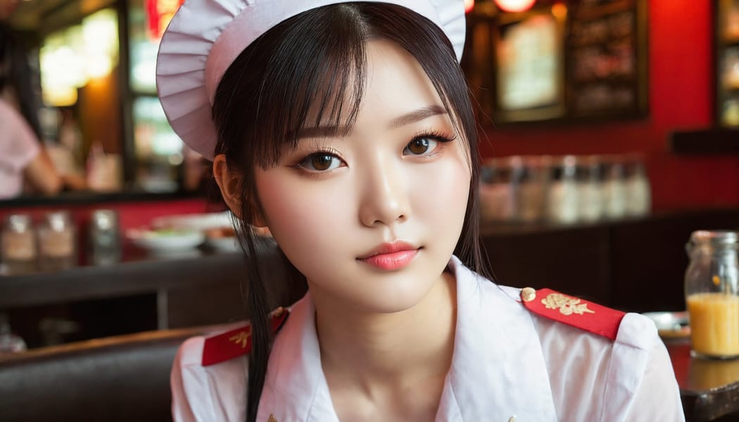 Tags: 21872187, SDXL
{"3": {"inputs": {"seed": 698482861868773, "steps": 32, "cfg": 7.44, "sampler_name": "dpmpp_2m", "scheduler": "karras", "denoise": 1.0, "model": ["27", 0], "positive": ["6", 0], "negative": ["7", 0], "latent_image": ["5", 0]}, "class_type": "KSampler"}, "4": {"inputs": {"ckpt_name": "juggernautxl.safetensors"}, "class_type": "CheckpointLoaderSimple"}, "5": {"inputs": {"width": 1344, "height": 768, "batch_size": 1}, "class_type": "EmptyLatentImage"}, "6": {"inputs": {"text": "23 year old girl, (chinese:0.97), (detailed face:1.08), (beautiful eyes:0.99), (temptress:1.02), (slim:1.04), (eyelashes:1.06), (double eyelids:0.95), (blush:1.08), (idol:1.10), (sexy lips:1.03), (seductive facial expression:1.08), (pale skin:1.12), (seductive pose:1.04), (in a seductive pose:1.10), (large perky breasts:1.08), (cleavage:1.03), (thigh gap:1.09), (a waitress in uniform:1.05) working at a restaurant, (RAW:1.04), (soft lighting:1.05), (film:1.08), (skin fuzz:1.03), (textured skin:1.05), (natural looking skin:1.06), (detailed skin:1.04), (portra:1.00), (candid cinema:1.05)", "clip": ["27", 1]}, "class_type": "CLIPTextEncode"}, "7": {"inputs": {"text": "(watermark:1.14), (low resolution:1.05), (twisted:1.07), (bad hands:1.14), (open mouth:1.10), (distorted:1.05), (worst quality:1.12)", "clip": ["27", 1]}, "class_type": "CLIPTextEncode"}, "8": {"inputs": {"samples": ["3", 0], "vae": ["4", 2]}, "class_type": "VAEDecode"}, "25": {"inputs": {"lora_name": "nudify_xl.safetensors", "strength_model": 0.28, "strength_clip": 0.1, "model": ["4", 0], "clip": ["4", 1]}, "class_type": "LoraLoader"}, "26": {"inputs": {"lora_name": "shirtlift_SDXL_v2.safetensors", "strength_model": 0.03, "strength_clip": 0.02, "model": ["25", 0], "clip": ["25", 1]}, "class_type": "LoraLoader"}, "27": {"inputs": {"lora_name": "PerfectEyesXL.safetensors", "strength_model": 0.14, "strength_clip": 0.08, "model": ["26", 0], "clip": ["26", 1]}, "class_type": "LoraLoader"}, "30": {"inputs": {"model_name": "4x_NMKD-Superscale-SP_178000_G.pth"}, "class_type": "UpscaleModelLoader"}, "31": {"inputs": {"upscale_model": ["30", 0], "image": ["8", 0]}, "class_type": "ImageUpscaleWithModel"}, "32": {"inputs": {"upscale_method": "lanczos", "scale_by": 0.5, "image": ["31", 0]}, "class_type": "ImageScaleBy"}, "33": {"inputs": {"pixels": ["32", 0], "vae": ["4", 2]}, "class_type": "VAEEncode"}, "34": {"inputs": {"seed": 698482861868773, "steps": 32, "cfg": 7.44, "sampler_name": "dpmpp_2m", "scheduler": "karras", "denoise": 0.3, "model": ["27", 0], "positive": ["6", 0], "negative": ["7", 0], "latent_image": ["33", 0]}, "class_type": "KSampler"}, "36": {"inputs": {"samples": ["34", 0], "vae": ["4", 2]}, "class_type": "VAEDecode"}, "39": {"inputs": {"filename_prefix": "comfyapi-1734877280649", "images": ["36", 0]}, "class_type": "SaveImage"}}