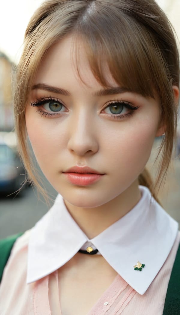 Tags: 21872187, SDXL
{"3": {"inputs": {"seed": 825779719370970, "steps": 32, "cfg": 7.95, "sampler_name": "dpmpp_2m", "scheduler": "karras", "denoise": 1.0, "model": ["27", 0], "positive": ["6", 0], "negative": ["7", 0], "latent_image": ["5", 0]}, "class_type": "KSampler"}, "4": {"inputs": {"ckpt_name": "juggernautxl.safetensors"}, "class_type": "CheckpointLoaderSimple"}, "5": {"inputs": {"width": 768, "height": 1344, "batch_size": 1}, "class_type": "EmptyLatentImage"}, "6": {"inputs": {"text": "27 year old girl, (irish:1.10), (russian:0.99), (detailed face:1.00), (eyelashes:1.00), (cute:1.00), (pale skin:0.96), (sexy lips:1.10), (slim:1.12), (double eyelids:0.98), (blush:1.03), (temptress:1.08), (idol:1.09), (seductive pose:1.03), (seductive facial expression:1.03), (beautiful eyes:1.03), (in a seductive pose:1.09), (large perky breasts:1.07), (cleavage:1.05), (thigh gap:1.10), (school uniform:1.09), choker, busy street, (textured skin:1.07), (detailed skin:1.04), (natural looking skin:1.09), (RAW:1.03), (skin fuzz:1.09), (candid cinema:1.01), (soft lighting:1.01), (portra:1.07), (film:1.02)", "clip": ["27", 1]}, "class_type": "CLIPTextEncode"}, "7": {"inputs": {"text": "(bad hands:1.09), (distorted:1.10), (worst quality:1.11), (open mouth:1.13), (low resolution:1.06), (twisted:1.07), (watermark:1.14)", "clip": ["27", 1]}, "class_type": "CLIPTextEncode"}, "8": {"inputs": {"samples": ["3", 0], "vae": ["4", 2]}, "class_type": "VAEDecode"}, "25": {"inputs": {"lora_name": "nudify_xl.safetensors", "strength_model": 0.09, "strength_clip": 0.07, "model": ["4", 0], "clip": ["4", 1]}, "class_type": "LoraLoader"}, "26": {"inputs": {"lora_name": "shirtlift_SDXL_v2.safetensors", "strength_model": 0.06, "strength_clip": 0.03, "model": ["25", 0], "clip": ["25", 1]}, "class_type": "LoraLoader"}, "27": {"inputs": {"lora_name": "PerfectEyesXL.safetensors", "strength_model": 0.18, "strength_clip": 0.03, "model": ["26", 0], "clip": ["26", 1]}, "class_type": "LoraLoader"}, "30": {"inputs": {"model_name": "4x_NMKD-Superscale-SP_178000_G.pth"}, "class_type": "UpscaleModelLoader"}, "31": {"inputs": {"upscale_model": ["30", 0], "image": ["8", 0]}, "class_type": "ImageUpscaleWithModel"}, "32": {"inputs": {"upscale_method": "lanczos", "scale_by": 0.5, "image": ["31", 0]}, "class_type": "ImageScaleBy"}, "33": {"inputs": {"pixels": ["32", 0], "vae": ["4", 2]}, "class_type": "VAEEncode"}, "34": {"inputs": {"seed": 825779719370970, "steps": 32, "cfg": 7.95, "sampler_name": "dpmpp_2m", "scheduler": "karras", "denoise": 0.3, "model": ["27", 0], "positive": ["6", 0], "negative": ["7", 0], "latent_image": ["33", 0]}, "class_type": "KSampler"}, "36": {"inputs": {"samples": ["34", 0], "vae": ["4", 2]}, "class_type": "VAEDecode"}, "39": {"inputs": {"filename_prefix": "comfyapi-1715835935863", "images": ["36", 0]}, "class_type": "SaveImage"}}