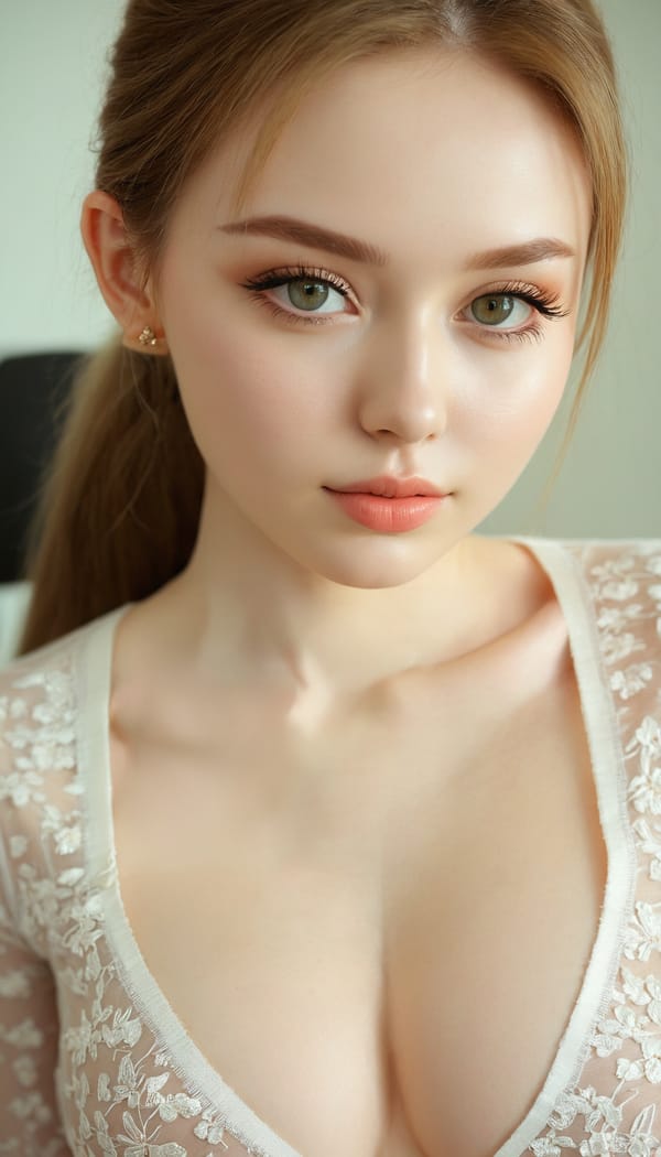 Tags: 21872187, SDXL
{"3": {"inputs": {"seed": 951156280619892, "steps": 32, "cfg": 7.67, "sampler_name": "dpmpp_2m", "scheduler": "karras", "denoise": 1.0, "model": ["27", 0], "positive": ["6", 0], "negative": ["7", 0], "latent_image": ["5", 0]}, "class_type": "KSampler"}, "4": {"inputs": {"ckpt_name": "juggernautxl.safetensors"}, "class_type": "CheckpointLoaderSimple"}, "5": {"inputs": {"width": 768, "height": 1344, "batch_size": 1}, "class_type": "EmptyLatentImage"}, "6": {"inputs": {"text": "21 year old girl, (russian:0.96), (irish:1.04), (temptress:1.06), (beautiful eyes:1.01), (sexy lips:1.08), (slim:1.03), (eyelashes:1.01), (detailed face:1.04), (cute:0.95), (idol:1.01), (seductive facial expression:1.12), (double eyelids:1.01), (blush:1.12), (pale skin:1.09), (seductive pose:1.06), (perky ass:0.98), (exposed ass:0.96), (looking back:0.98), (sexy ass:1.12), (thigh gap:1.05), (an office lady:1.12), (portra:1.09), (candid cinema:1.09), (detailed skin:1.07), (natural looking skin:1.09), (soft lighting:1.01), (skin fuzz:1.02), (RAW:1.05), (film:1.05), (textured skin:1.08)", "clip": ["27", 1]}, "class_type": "CLIPTextEncode"}, "7": {"inputs": {"text": "(watermark:1.10), (open mouth:1.06), (distorted:1.05), (twisted:1.06), (bad hands:1.07), (worst quality:1.14), (low resolution:1.13)", "clip": ["27", 1]}, "class_type": "CLIPTextEncode"}, "8": {"inputs": {"samples": ["3", 0], "vae": ["4", 2]}, "class_type": "VAEDecode"}, "25": {"inputs": {"lora_name": "nudify_xl.safetensors", "strength_model": 0.39, "strength_clip": 0.02, "model": ["4", 0], "clip": ["4", 1]}, "class_type": "LoraLoader"}, "26": {"inputs": {"lora_name": "shirtlift_SDXL_v2.safetensors", "strength_model": 0.01, "strength_clip": 0.1, "model": ["25", 0], "clip": ["25", 1]}, "class_type": "LoraLoader"}, "27": {"inputs": {"lora_name": "PerfectEyesXL.safetensors", "strength_model": 0.01, "strength_clip": 0.03, "model": ["26", 0], "clip": ["26", 1]}, "class_type": "LoraLoader"}, "30": {"inputs": {"model_name": "4x_NMKD-Superscale-SP_178000_G.pth"}, "class_type": "UpscaleModelLoader"}, "31": {"inputs": {"upscale_model": ["30", 0], "image": ["8", 0]}, "class_type": "ImageUpscaleWithModel"}, "32": {"inputs": {"upscale_method": "lanczos", "scale_by": 0.5, "image": ["31", 0]}, "class_type": "ImageScaleBy"}, "33": {"inputs": {"pixels": ["32", 0], "vae": ["4", 2]}, "class_type": "VAEEncode"}, "34": {"inputs": {"seed": 951156280619892, "steps": 32, "cfg": 7.67, "sampler_name": "dpmpp_2m", "scheduler": "karras", "denoise": 0.3, "model": ["27", 0], "positive": ["6", 0], "negative": ["7", 0], "latent_image": ["33", 0]}, "class_type": "KSampler"}, "36": {"inputs": {"samples": ["34", 0], "vae": ["4", 2]}, "class_type": "VAEDecode"}, "39": {"inputs": {"filename_prefix": "comfyapi-1731425276178", "images": ["36", 0]}, "class_type": "SaveImage"}}