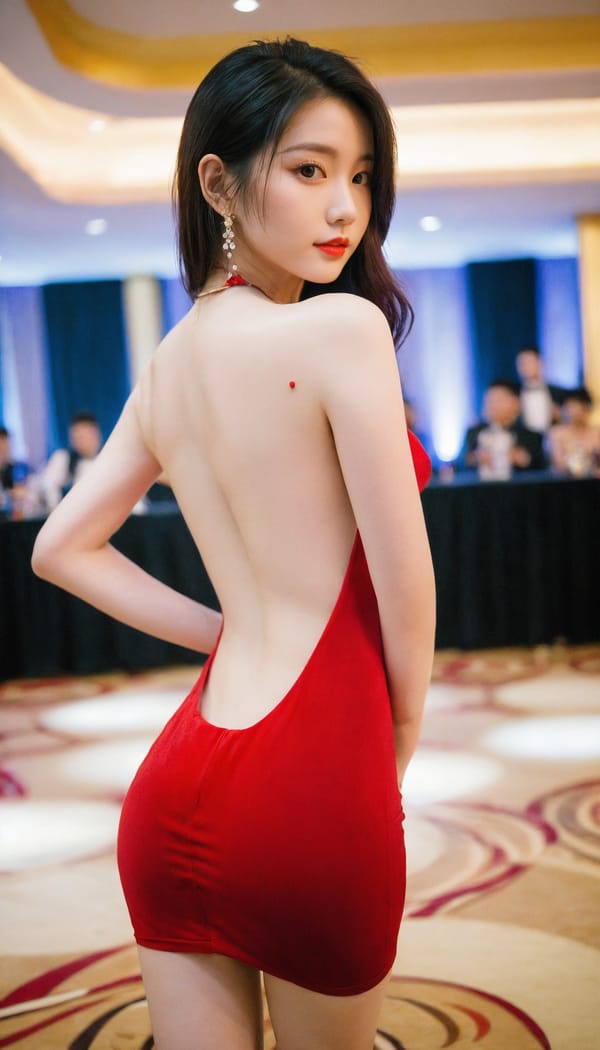 Tags: 21872187, SDXL
{"3": {"inputs": {"seed": 140608085529674, "steps": 64, "cfg": 7.59, "sampler_name": "dpmpp_2m", "scheduler": "karras", "denoise": 1.0, "model": ["27", 0], "positive": ["6", 0], "negative": ["7", 0], "latent_image": ["5", 0]}, "class_type": "KSampler"}, "4": {"inputs": {"ckpt_name": "helloworldxl.safetensors"}, "class_type": "CheckpointLoaderSimple"}, "5": {"inputs": {"width": 768, "height": 1344, "batch_size": 1}, "class_type": "EmptyLatentImage"}, "6": {"inputs": {"text": "24 year old girl, (irish:0.97), (taiwanese:0.97), (idol:1.04), (temptress:0.95), (blush:0.96), (slim:1.09), (detailed face:1.06), (eyelashes:1.00), (cute:0.99), (seductive facial expression:1.08), (double eyelids:1.03), (sexy lips:1.14), (pale skin:0.95), (beautiful eyes:1.04), (seductive pose:1.08), (perky ass:1.06), (exposed ass:1.06), (looking back:1.12), (sexy ass:1.05), (thigh gap:1.11), (wearing a low-cut red dress:1.06) at a ballroom, (textured skin:1.01), (skin fuzz:1.07), (soft lighting:1.01), (RAW:1.02), (detailed skin:1.08), (candid cinema:1.09), (film:1.00), (portra:1.02), (natural looking skin:1.08)", "clip": ["27", 1]}, "class_type": "CLIPTextEncode"}, "7": {"inputs": {"text": "(low resolution:1.10), (twisted:1.07), (distorted:1.06), (open mouth:1.11), (bad hands:1.09), (worst quality:1.09), (watermark:1.06)", "clip": ["27", 1]}, "class_type": "CLIPTextEncode"}, "8": {"inputs": {"samples": ["3", 0], "vae": ["4", 2]}, "class_type": "VAEDecode"}, "25": {"inputs": {"lora_name": "nudify_xl.safetensors", "strength_model": 0.21, "strength_clip": 0.23, "model": ["4", 0], "clip": ["4", 1]}, "class_type": "LoraLoader"}, "26": {"inputs": {"lora_name": "shirtlift_SDXL_v2.safetensors", "strength_model": 0.1, "strength_clip": 0.18, "model": ["25", 0], "clip": ["25", 1]}, "class_type": "LoraLoader"}, "27": {"inputs": {"lora_name": "PerfectEyesXL.safetensors", "strength_model": 0.1, "strength_clip": 0.05, "model": ["26", 0], "clip": ["26", 1]}, "class_type": "LoraLoader"}, "30": {"inputs": {"model_name": "4x_NMKD-Superscale-SP_178000_G.pth"}, "class_type": "UpscaleModelLoader"}, "31": {"inputs": {"upscale_model": ["30", 0], "image": ["8", 0]}, "class_type": "ImageUpscaleWithModel"}, "32": {"inputs": {"upscale_method": "lanczos", "scale_by": 0.5, "image": ["31", 0]}, "class_type": "ImageScaleBy"}, "33": {"inputs": {"pixels": ["32", 0], "vae": ["4", 2]}, "class_type": "VAEEncode"}, "34": {"inputs": {"seed": 140608085529674, "steps": 64, "cfg": 7.59, "sampler_name": "dpmpp_2m", "scheduler": "karras", "denoise": 0.3, "model": ["27", 0], "positive": ["6", 0], "negative": ["7", 0], "latent_image": ["33", 0]}, "class_type": "KSampler"}, "36": {"inputs": {"samples": ["34", 0], "vae": ["4", 2]}, "class_type": "VAEDecode"}, "39": {"inputs": {"filename_prefix": "comfyapi-1725140942959", "images": ["36", 0]}, "class_type": "SaveImage"}}