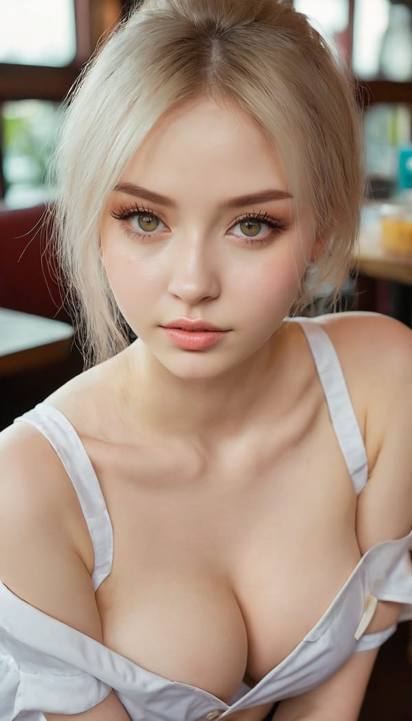 Tags: 21872187, SDXL
{"3": {"inputs": {"seed": 343080287253974, "steps": 32, "cfg": 5.49, "sampler_name": "dpmpp_2m", "scheduler": "karras", "denoise": 1.0, "model": ["27", 0], "positive": ["6", 0], "negative": ["7", 0], "latent_image": ["5", 0]}, "class_type": "KSampler"}, "4": {"inputs": {"ckpt_name": "juggernautxl.safetensors"}, "class_type": "CheckpointLoaderSimple"}, "5": {"inputs": {"width": 768, "height": 1344, "batch_size": 1}, "class_type": "EmptyLatentImage"}, "6": {"inputs": {"text": "22 year old girl, (ukrainian:1.12), (seductive facial expression:1.00), (beautiful eyes:1.11), (blush:1.06), (slim:1.01), (idol:1.11), (sexy lips:0.97), (cute:0.98), (pale skin:1.12), (double eyelids:0.99), (temptress:0.97), (detailed face:1.10), (eyelashes:1.03), (on all fours:1.10), (spreading ass cheeks:1.02), (from behind:1.11), (backboob:1.08), (a waitress in uniform:1.12) working at a restaurant, (textured skin:1.07), (natural looking skin:1.07), (film:1.07), (skin fuzz:1.02), (detailed skin:1.00), (soft lighting:1.06), (RAW:1.07), (candid cinema:1.00), (portra:1.02)", "clip": ["27", 1]}, "class_type": "CLIPTextEncode"}, "7": {"inputs": {"text": "(bad hands:1.07), (worst quality:1.05), (watermark:1.07), (distorted:1.12), (low resolution:1.09), (open mouth:1.05), (twisted:1.13)", "clip": ["27", 1]}, "class_type": "CLIPTextEncode"}, "8": {"inputs": {"samples": ["3", 0], "vae": ["4", 2]}, "class_type": "VAEDecode"}, "25": {"inputs": {"lora_name": "nudify_xl.safetensors", "strength_model": 0.03, "strength_clip": 0.08, "model": ["4", 0], "clip": ["4", 1]}, "class_type": "LoraLoader"}, "26": {"inputs": {"lora_name": "shirtlift_SDXL_v2.safetensors", "strength_model": 0.11, "strength_clip": 0.05, "model": ["25", 0], "clip": ["25", 1]}, "class_type": "LoraLoader"}, "27": {"inputs": {"lora_name": "PerfectEyesXL.safetensors", "strength_model": 0.09, "strength_clip": 0.13, "model": ["26", 0], "clip": ["26", 1]}, "class_type": "LoraLoader"}, "30": {"inputs": {"model_name": "4x_NMKD-Superscale-SP_178000_G.pth"}, "class_type": "UpscaleModelLoader"}, "31": {"inputs": {"upscale_model": ["30", 0], "image": ["8", 0]}, "class_type": "ImageUpscaleWithModel"}, "32": {"inputs": {"upscale_method": "lanczos", "scale_by": 0.5, "image": ["31", 0]}, "class_type": "ImageScaleBy"}, "33": {"inputs": {"pixels": ["32", 0], "vae": ["4", 2]}, "class_type": "VAEEncode"}, "34": {"inputs": {"seed": 343080287253974, "steps": 32, "cfg": 5.49, "sampler_name": "dpmpp_2m", "scheduler": "karras", "denoise": 0.3, "model": ["27", 0], "positive": ["6", 0], "negative": ["7", 0], "latent_image": ["33", 0]}, "class_type": "KSampler"}, "36": {"inputs": {"samples": ["34", 0], "vae": ["4", 2]}, "class_type": "VAEDecode"}, "39": {"inputs": {"filename_prefix": "comfyapi-1713612081263", "images": ["36", 0]}, "class_type": "SaveImage"}}