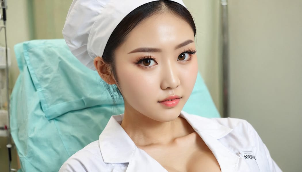 Tags: 21872187, SDXL
{"3": {"inputs": {"seed": 858424652214653, "steps": 64, "cfg": 6.44, "sampler_name": "dpmpp_2m", "scheduler": "karras", "denoise": 1.0, "model": ["27", 0], "positive": ["6", 0], "negative": ["7", 0], "latent_image": ["5", 0]}, "class_type": "KSampler"}, "4": {"inputs": {"ckpt_name": "juggernautxl.safetensors"}, "class_type": "CheckpointLoaderSimple"}, "5": {"inputs": {"width": 1344, "height": 768, "batch_size": 1}, "class_type": "EmptyLatentImage"}, "6": {"inputs": {"text": "26 year old girl, (taiwanese:1.13), (ukrainian:1.00), (seductive facial expression:1.03), (detailed face:1.05), (cute:1.12), (slim:1.00), (eyelashes:1.14), (sexy lips:1.11), (idol:1.12), (blush:1.02), (double eyelids:1.06), (temptress:1.11), (seductive pose:0.96), (beautiful eyes:1.14), (in a seductive pose:1.10), (large perky breasts:1.11), (cleavage:1.10), (thigh gap:1.09), (nurse in uniform:1.14) working in a hospital ward, (portra:1.02), (RAW:1.09), (skin fuzz:1.03), (soft lighting:1.00), (natural looking skin:1.04), (candid cinema:1.06), (textured skin:1.08), (detailed skin:1.05), (film:1.06)", "clip": ["27", 1]}, "class_type": "CLIPTextEncode"}, "7": {"inputs": {"text": "(watermark:1.07), (bad hands:1.05), (distorted:1.08), (worst quality:1.05), (twisted:1.06), (low resolution:1.05), (open mouth:1.09)", "clip": ["27", 1]}, "class_type": "CLIPTextEncode"}, "8": {"inputs": {"samples": ["3", 0], "vae": ["4", 2]}, "class_type": "VAEDecode"}, "25": {"inputs": {"lora_name": "nudify_xl.safetensors", "strength_model": 0.2, "strength_clip": 0.26, "model": ["4", 0], "clip": ["4", 1]}, "class_type": "LoraLoader"}, "26": {"inputs": {"lora_name": "shirtlift_SDXL_v2.safetensors", "strength_model": 0.06, "strength_clip": 0.1, "model": ["25", 0], "clip": ["25", 1]}, "class_type": "LoraLoader"}, "27": {"inputs": {"lora_name": "PerfectEyesXL.safetensors", "strength_model": 0.05, "strength_clip": 0.03, "model": ["26", 0], "clip": ["26", 1]}, "class_type": "LoraLoader"}, "30": {"inputs": {"model_name": "4x_NMKD-Superscale-SP_178000_G.pth"}, "class_type": "UpscaleModelLoader"}, "31": {"inputs": {"upscale_model": ["30", 0], "image": ["8", 0]}, "class_type": "ImageUpscaleWithModel"}, "32": {"inputs": {"upscale_method": "lanczos", "scale_by": 0.5, "image": ["31", 0]}, "class_type": "ImageScaleBy"}, "33": {"inputs": {"pixels": ["32", 0], "vae": ["4", 2]}, "class_type": "VAEEncode"}, "34": {"inputs": {"seed": 858424652214653, "steps": 64, "cfg": 6.44, "sampler_name": "dpmpp_2m", "scheduler": "karras", "denoise": 0.3, "model": ["27", 0], "positive": ["6", 0], "negative": ["7", 0], "latent_image": ["33", 0]}, "class_type": "KSampler"}, "36": {"inputs": {"samples": ["34", 0], "vae": ["4", 2]}, "class_type": "VAEDecode"}, "39": {"inputs": {"filename_prefix": "comfyapi-1735323704333", "images": ["36", 0]}, "class_type": "SaveImage"}}