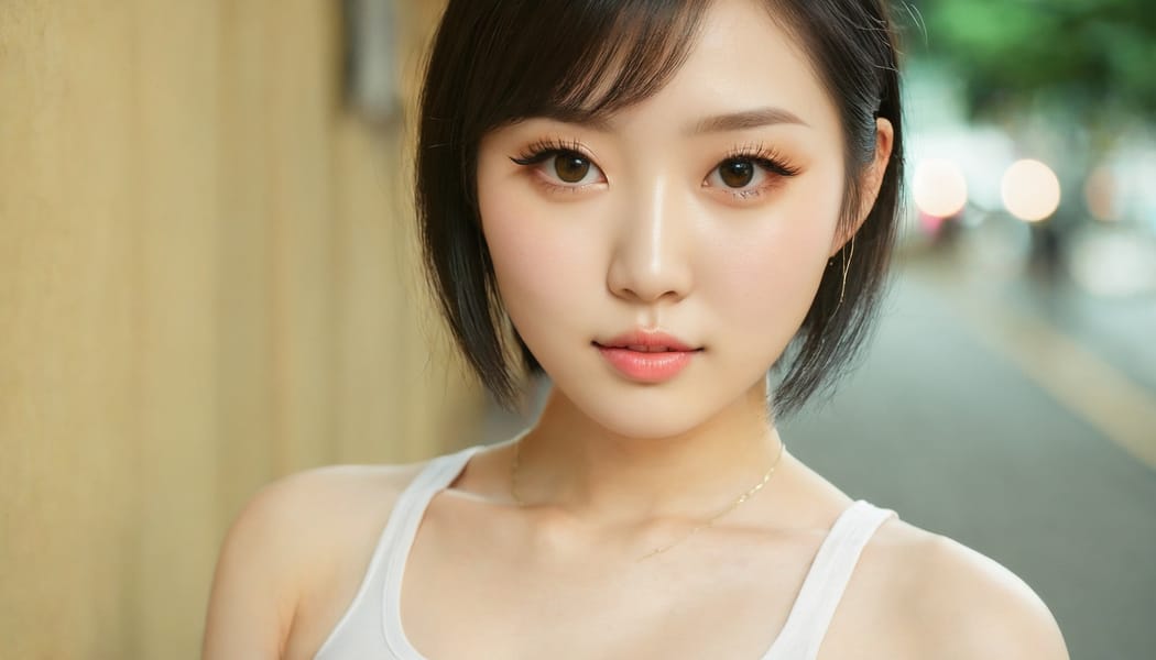 Tags: 21872187, SDXL
{"3": {"inputs": {"seed": 896065235269732, "steps": 64, "cfg": 5.67, "sampler_name": "dpmpp_2m", "scheduler": "karras", "denoise": 1.0, "model": ["27", 0], "positive": ["6", 0], "negative": ["7", 0], "latent_image": ["5", 0]}, "class_type": "KSampler"}, "4": {"inputs": {"ckpt_name": "juggernautxl.safetensors"}, "class_type": "CheckpointLoaderSimple"}, "5": {"inputs": {"width": 1344, "height": 768, "batch_size": 1}, "class_type": "EmptyLatentImage"}, "6": {"inputs": {"text": "24 year old girl, (taiwanese:1.14), (irish:0.97), (chinese:0.96), (beautiful eyes:1.08), (sexy lips:1.11), (pale skin:1.09), (idol:1.07), (detailed face:0.95), (eyelashes:1.10), (seductive facial expression:1.03), (seductive pose:1.03), (cute:1.05), (slim:1.01), (double eyelids:1.04), (temptress:1.08), (blush:0.99), (in a seductive pose:1.11), (large perky breasts:0.98), (cleavage:1.05), (thigh gap:1.05), (white tanktop:1.02), busy street, (natural looking skin:1.09), (soft lighting:1.07), (portra:1.03), (detailed skin:1.03), (candid cinema:1.06), (film:1.03), (skin fuzz:1.00), (textured skin:1.02), (RAW:1.08)", "clip": ["27", 1]}, "class_type": "CLIPTextEncode"}, "7": {"inputs": {"text": "(bad hands:1.06), (twisted:1.10), (distorted:1.13), (worst quality:1.08), (open mouth:1.10), (low resolution:1.06), (watermark:1.05)", "clip": ["27", 1]}, "class_type": "CLIPTextEncode"}, "8": {"inputs": {"samples": ["3", 0], "vae": ["4", 2]}, "class_type": "VAEDecode"}, "25": {"inputs": {"lora_name": "nudify_xl.safetensors", "strength_model": 0.18, "strength_clip": 0.04, "model": ["4", 0], "clip": ["4", 1]}, "class_type": "LoraLoader"}, "26": {"inputs": {"lora_name": "shirtlift_SDXL_v2.safetensors", "strength_model": 0.09, "strength_clip": 0.13, "model": ["25", 0], "clip": ["25", 1]}, "class_type": "LoraLoader"}, "27": {"inputs": {"lora_name": "PerfectEyesXL.safetensors", "strength_model": 0.18, "strength_clip": 0.1, "model": ["26", 0], "clip": ["26", 1]}, "class_type": "LoraLoader"}, "30": {"inputs": {"model_name": "4x_NMKD-Superscale-SP_178000_G.pth"}, "class_type": "UpscaleModelLoader"}, "31": {"inputs": {"upscale_model": ["30", 0], "image": ["8", 0]}, "class_type": "ImageUpscaleWithModel"}, "32": {"inputs": {"upscale_method": "lanczos", "scale_by": 0.5, "image": ["31", 0]}, "class_type": "ImageScaleBy"}, "33": {"inputs": {"pixels": ["32", 0], "vae": ["4", 2]}, "class_type": "VAEEncode"}, "34": {"inputs": {"seed": 896065235269732, "steps": 64, "cfg": 5.67, "sampler_name": "dpmpp_2m", "scheduler": "karras", "denoise": 0.3, "model": ["27", 0], "positive": ["6", 0], "negative": ["7", 0], "latent_image": ["33", 0]}, "class_type": "KSampler"}, "36": {"inputs": {"samples": ["34", 0], "vae": ["4", 2]}, "class_type": "VAEDecode"}, "39": {"inputs": {"filename_prefix": "comfyapi-1726708922453", "images": ["36", 0]}, "class_type": "SaveImage"}}