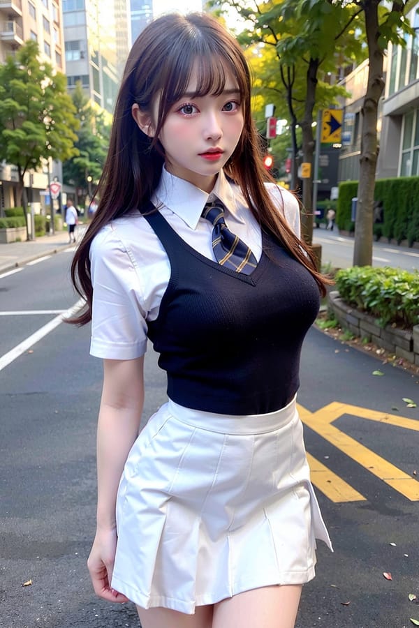 Tags: 21872187
<lora:JapaneseDollLikeness_v15:0.56>, <lora:koreanDollLikeness:0.41>, (ukrainian:0.98), (school uniform:1.17), (large breasts:1.09), choker, busy street in urban city, <lora:skirtlift-v4:0.85 <lora:Addams:0.22>, extremely detailed eyes, extremely detailed face, cute, (photorealistic:1.11), sexy lips, double eyelids, pale skin, full body portrait, RAW, best quality, (long slim legs:1.12), (thigh gap:1.17), 1girl, solo, (stunningly attractive:1.11)
Negative prompt: sketches, paintings, anime, black and white, (worst quality:2.13)
Steps: 48, Sampler: DPM++ 2M Karras, CFG scale: 6.98, Seed: 3435141547, Size: 512x768, Model hash: fc2511737a, Model: chilloutmix_NiPrunedFp32Fix, Seed resize from: -1x-1, Denoising strength: 0.45, Version: v1.2.1, Hires upscale: 2.0, Hires steps: 16, Hires upscaler: ESRGAN_4x