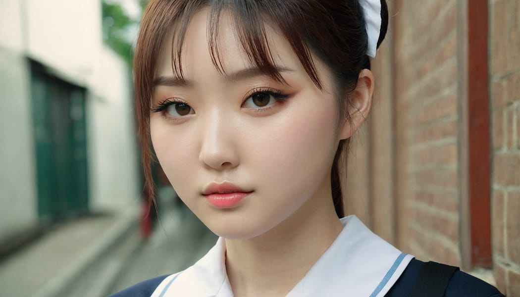 Tags: 21872187, SDXL
{"3": {"inputs": {"seed": 415889569357219, "steps": 64, "cfg": 6.06, "sampler_name": "dpmpp_2m", "scheduler": "karras", "denoise": 1.0, "model": ["27", 0], "positive": ["6", 0], "negative": ["7", 0], "latent_image": ["5", 0]}, "class_type": "KSampler"}, "4": {"inputs": {"ckpt_name": "juggernautxl.safetensors"}, "class_type": "CheckpointLoaderSimple"}, "5": {"inputs": {"width": 1344, "height": 768, "batch_size": 1}, "class_type": "EmptyLatentImage"}, "6": {"inputs": {"text": "22 year old girl, (ukrainian:0.95), (korean:0.98), (chinese:0.97), (seductive pose:1.03), (temptress:1.01), (pale skin:1.12), (double eyelids:1.05), (seductive facial expression:1.12), (eyelashes:1.10), (slim:1.11), (sexy lips:1.04), (beautiful eyes:1.14), (idol:1.01), (blush:1.04), (cute:1.08), (in a seductive pose:1.13), (large perky breasts:0.96), (cleavage:1.03), (thigh gap:0.99), (school uniform:1.09), choker, busy street, (RAW:1.04), (candid cinema:1.04), (detailed skin:1.07), (natural looking skin:1.05), (portra:1.07), (textured skin:1.06), (soft lighting:1.08), (film:1.06), (skin fuzz:1.05)", "clip": ["27", 1]}, "class_type": "CLIPTextEncode"}, "7": {"inputs": {"text": "(low resolution:1.12), (worst quality:1.12), (watermark:1.09), (open mouth:1.11), (distorted:1.12), (bad hands:1.06), (twisted:1.12)", "clip": ["27", 1]}, "class_type": "CLIPTextEncode"}, "8": {"inputs": {"samples": ["3", 0], "vae": ["4", 2]}, "class_type": "VAEDecode"}, "25": {"inputs": {"lora_name": "nudify_xl.safetensors", "strength_model": 0.07, "strength_clip": 0.04, "model": ["4", 0], "clip": ["4", 1]}, "class_type": "LoraLoader"}, "26": {"inputs": {"lora_name": "shirtlift_SDXL_v2.safetensors", "strength_model": 0.15, "strength_clip": 0.09, "model": ["25", 0], "clip": ["25", 1]}, "class_type": "LoraLoader"}, "27": {"inputs": {"lora_name": "PerfectEyesXL.safetensors", "strength_model": 0.15, "strength_clip": 0.02, "model": ["26", 0], "clip": ["26", 1]}, "class_type": "LoraLoader"}, "30": {"inputs": {"model_name": "4x_NMKD-Superscale-SP_178000_G.pth"}, "class_type": "UpscaleModelLoader"}, "31": {"inputs": {"upscale_model": ["30", 0], "image": ["8", 0]}, "class_type": "ImageUpscaleWithModel"}, "32": {"inputs": {"upscale_method": "lanczos", "scale_by": 0.5, "image": ["31", 0]}, "class_type": "ImageScaleBy"}, "33": {"inputs": {"pixels": ["32", 0], "vae": ["4", 2]}, "class_type": "VAEEncode"}, "34": {"inputs": {"seed": 415889569357219, "steps": 64, "cfg": 6.06, "sampler_name": "dpmpp_2m", "scheduler": "karras", "denoise": 0.3, "model": ["27", 0], "positive": ["6", 0], "negative": ["7", 0], "latent_image": ["33", 0]}, "class_type": "KSampler"}, "36": {"inputs": {"samples": ["34", 0], "vae": ["4", 2]}, "class_type": "VAEDecode"}, "39": {"inputs": {"filename_prefix": "comfyapi-1724390117734", "images": ["36", 0]}, "class_type": "SaveImage"}}