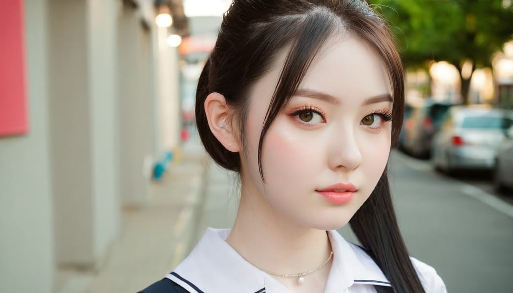 Tags: 21872187, SDXL
{"3": {"inputs": {"seed": 963115770731201, "steps": 32, "cfg": 6.3, "sampler_name": "dpmpp_2m", "scheduler": "karras", "denoise": 1.0, "model": ["27", 0], "positive": ["6", 0], "negative": ["7", 0], "latent_image": ["5", 0]}, "class_type": "KSampler"}, "4": {"inputs": {"ckpt_name": "juggernautxl.safetensors"}, "class_type": "CheckpointLoaderSimple"}, "5": {"inputs": {"width": 1344, "height": 768, "batch_size": 1}, "class_type": "EmptyLatentImage"}, "6": {"inputs": {"text": "22 year old girl, (sexy lips:0.97), (pale skin:1.14), (seductive facial expression:1.03), (blush:0.99), (detailed face:1.02), (slim:0.99), (idol:1.11), (seductive pose:1.05), (double eyelids:1.02), (beautiful eyes:1.10), (eyelashes:1.04), (cute:0.96), (perky ass:0.99), (exposed ass:0.95), (looking back:1.07), (sexy ass:1.04), (thigh gap:1.03), (school uniform:1.01), choker, busy street, (skin fuzz:1.02), (detailed skin:1.06), (RAW:1.05), (natural looking skin:1.07), (portra:1.01), (candid cinema:1.04), (film:1.07), (soft lighting:1.06), (textured skin:1.06)", "clip": ["27", 1]}, "class_type": "CLIPTextEncode"}, "7": {"inputs": {"text": "(twisted:1.06), (watermark:1.07), (open mouth:1.12), (distorted:1.13), (bad hands:1.12), (low resolution:1.09), (worst quality:1.06)", "clip": ["27", 1]}, "class_type": "CLIPTextEncode"}, "8": {"inputs": {"samples": ["3", 0], "vae": ["4", 2]}, "class_type": "VAEDecode"}, "25": {"inputs": {"lora_name": "nudify_xl.safetensors", "strength_model": 0.38, "strength_clip": 0.37, "model": ["4", 0], "clip": ["4", 1]}, "class_type": "LoraLoader"}, "26": {"inputs": {"lora_name": "shirtlift_SDXL_v2.safetensors", "strength_model": 0.14, "strength_clip": 0.08, "model": ["25", 0], "clip": ["25", 1]}, "class_type": "LoraLoader"}, "27": {"inputs": {"lora_name": "PerfectEyesXL.safetensors", "strength_model": 0.1, "strength_clip": 0.17, "model": ["26", 0], "clip": ["26", 1]}, "class_type": "LoraLoader"}, "30": {"inputs": {"model_name": "4x_NMKD-Superscale-SP_178000_G.pth"}, "class_type": "UpscaleModelLoader"}, "31": {"inputs": {"upscale_model": ["30", 0], "image": ["8", 0]}, "class_type": "ImageUpscaleWithModel"}, "32": {"inputs": {"upscale_method": "lanczos", "scale_by": 0.5, "image": ["31", 0]}, "class_type": "ImageScaleBy"}, "33": {"inputs": {"pixels": ["32", 0], "vae": ["4", 2]}, "class_type": "VAEEncode"}, "34": {"inputs": {"seed": 963115770731201, "steps": 32, "cfg": 6.3, "sampler_name": "dpmpp_2m", "scheduler": "karras", "denoise": 0.3, "model": ["27", 0], "positive": ["6", 0], "negative": ["7", 0], "latent_image": ["33", 0]}, "class_type": "KSampler"}, "36": {"inputs": {"samples": ["34", 0], "vae": ["4", 2]}, "class_type": "VAEDecode"}, "39": {"inputs": {"filename_prefix": "comfyapi-1732321193136", "images": ["36", 0]}, "class_type": "SaveImage"}}