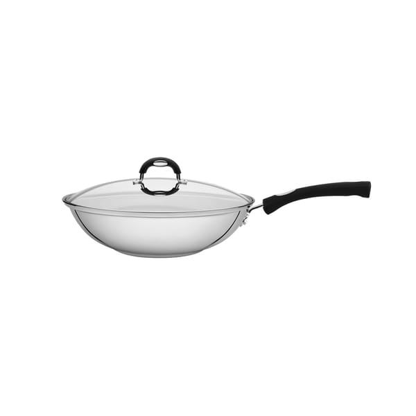 Tags: sartén wok tramontina, wok inox 28 cm, sartén wok con tapa, sartén wok mango de silicona, wok tramontina solar silicone

