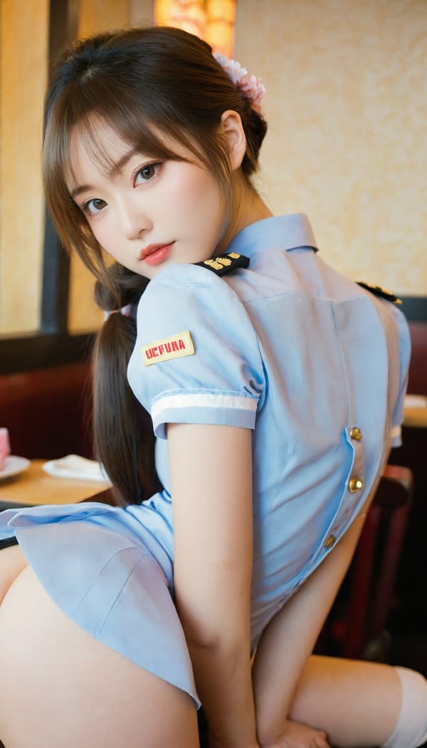 Tags: 21872187, SDXL
{"3": {"inputs": {"seed": 809671038690237, "steps": 32, "cfg": 6.64, "sampler_name": "dpmpp_2m", "scheduler": "karras", "denoise": 1.0, "model": ["27", 0], "positive": ["6", 0], "negative": ["7", 0], "latent_image": ["5", 0]}, "class_type": "KSampler"}, "4": {"inputs": {"ckpt_name": "leosamsHelloworldSDXL_helloworldSDXL32DPO.safetensors"}, "class_type": "CheckpointLoaderSimple"}, "5": {"inputs": {"width": 768, "height": 1344, "batch_size": 1}, "class_type": "EmptyLatentImage"}, "6": {"inputs": {"text": "24 year old girl, (japanese:1.09), (russian:0.99), (eyelashes:0.98), (sexy lips:1.00), (idol:1.04), (temptress:1.14), (seductive pose:1.02), (pale skin:0.98), (double eyelids:1.10), (slim:1.05), (detailed face:1.00), (seductive facial expression:1.06), (blush:0.98), (beautiful eyes:1.03), (cute:1.04), (perky ass:0.95), (exposed ass:1.11), (looking back:1.02), (sexy ass:0.95), (thigh gap:0.95), (a waitress in uniform:0.98) working at a restaurant, (candid cinema:1.01), (natural looking skin:1.07), (RAW:1.05), (skin fuzz:1.01), (detailed skin:1.04), (film:1.00), (portra:1.03), (textured skin:1.01), (soft lighting:1.06)", "clip": ["27", 1]}, "class_type": "CLIPTextEncode"}, "7": {"inputs": {"text": "(bad hands:1.14), (open mouth:1.12), (worst quality:1.05), (watermark:1.14), (twisted:1.12), (distorted:1.10), (low resolution:1.13)", "clip": ["27", 1]}, "class_type": "CLIPTextEncode"}, "8": {"inputs": {"samples": ["3", 0], "vae": ["4", 2]}, "class_type": "VAEDecode"}, "25": {"inputs": {"lora_name": "nudify_xl.safetensors", "strength_model": 0.29, "strength_clip": 0.37, "model": ["4", 0], "clip": ["4", 1]}, "class_type": "LoraLoader"}, "26": {"inputs": {"lora_name": "shirtlift_SDXL_v2.safetensors", "strength_model": 0.07, "strength_clip": 0.12, "model": ["25", 0], "clip": ["25", 1]}, "class_type": "LoraLoader"}, "27": {"inputs": {"lora_name": "PerfectEyesXL.safetensors", "strength_model": 0.18, "strength_clip": 0.11, "model": ["26", 0], "clip": ["26", 1]}, "class_type": "LoraLoader"}, "30": {"inputs": {"model_name": "4x_NMKD-Superscale-SP_178000_G.pth"}, "class_type": "UpscaleModelLoader"}, "31": {"inputs": {"upscale_model": ["30", 0], "image": ["8", 0]}, "class_type": "ImageUpscaleWithModel"}, "32": {"inputs": {"upscale_method": "lanczos", "scale_by": 0.5, "image": ["31", 0]}, "class_type": "ImageScaleBy"}, "33": {"inputs": {"pixels": ["32", 0], "vae": ["4", 2]}, "class_type": "VAEEncode"}, "34": {"inputs": {"seed": 809671038690237, "steps": 32, "cfg": 6.64, "sampler_name": "dpmpp_2m", "scheduler": "karras", "denoise": 0.3, "model": ["27", 0], "positive": ["6", 0], "negative": ["7", 0], "latent_image": ["33", 0]}, "class_type": "KSampler"}, "36": {"inputs": {"samples": ["34", 0], "vae": ["4", 2]}, "class_type": "VAEDecode"}, "39": {"inputs": {"filename_prefix": "comfyapi-1707508771560", "images": ["36", 0]}, "class_type": "SaveImage"}}