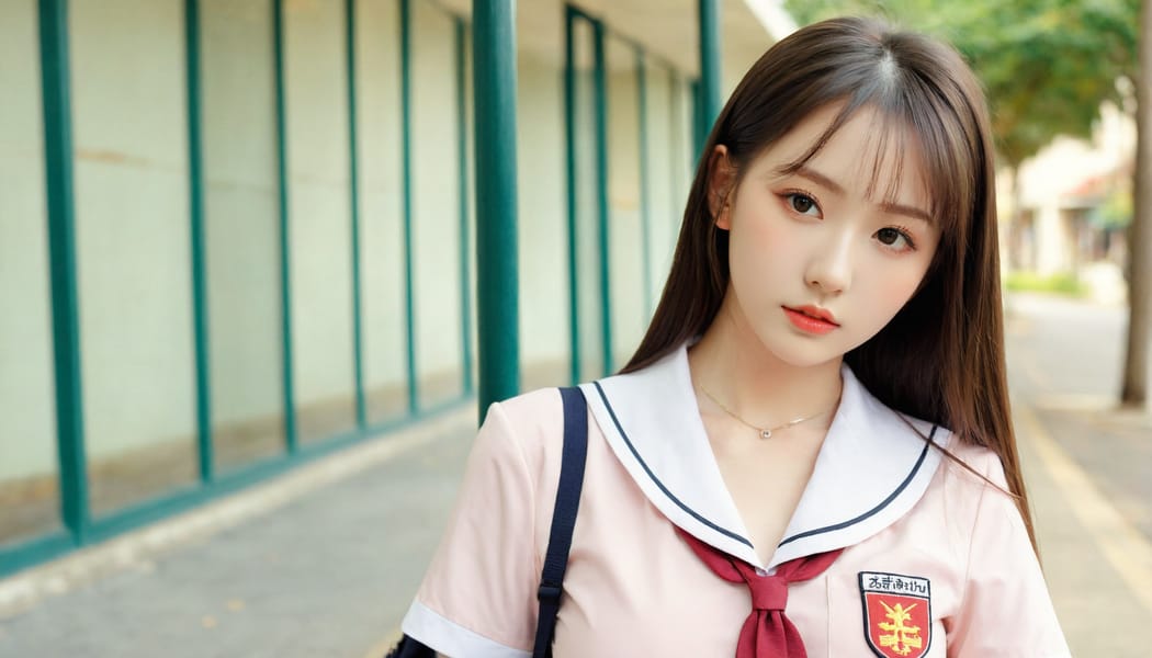 Tags: 21872187, SDXL
{"3": {"inputs": {"seed": 623349070229926, "steps": 64, "cfg": 6.92, "sampler_name": "dpmpp_2m", "scheduler": "karras", "denoise": 1.0, "model": ["27", 0], "positive": ["6", 0], "negative": ["7", 0], "latent_image": ["5", 0]}, "class_type": "KSampler"}, "4": {"inputs": {"ckpt_name": "leosamsHelloworldSDXL_helloworldSDXL32DPO.safetensors"}, "class_type": "CheckpointLoaderSimple"}, "5": {"inputs": {"width": 1344, "height": 768, "batch_size": 1}, "class_type": "EmptyLatentImage"}, "6": {"inputs": {"text": "22 year old girl, (cute:1.04), (idol:1.06), (blush:1.13), (beautiful eyes:1.10), (seductive facial expression:1.04), (eyelashes:1.02), (temptress:1.14), (sexy lips:1.11), (pale skin:1.06), (seductive pose:1.04), (detailed face:1.05), (double eyelids:1.09), (slim:1.10), (in a seductive pose:1.13), (large perky breasts:1.02), (cleavage:0.96), (thigh gap:0.98), (school uniform:1.12), choker, busy street, (detailed skin:1.00), (soft lighting:1.09), (candid cinema:1.00), (textured skin:1.09), (natural looking skin:1.02), (film:1.08), (skin fuzz:1.00), (RAW:1.00), (portra:1.06)", "clip": ["27", 1]}, "class_type": "CLIPTextEncode"}, "7": {"inputs": {"text": "(low resolution:1.07), (watermark:1.07), (open mouth:1.06), (worst quality:1.08), (bad hands:1.09), (twisted:1.12), (distorted:1.12)", "clip": ["27", 1]}, "class_type": "CLIPTextEncode"}, "8": {"inputs": {"samples": ["3", 0], "vae": ["4", 2]}, "class_type": "VAEDecode"}, "25": {"inputs": {"lora_name": "nudify_xl.safetensors", "strength_model": 0.15, "strength_clip": 0.26, "model": ["4", 0], "clip": ["4", 1]}, "class_type": "LoraLoader"}, "26": {"inputs": {"lora_name": "shirtlift_SDXL_v2.safetensors", "strength_model": 0.13, "strength_clip": 0.0, "model": ["25", 0], "clip": ["25", 1]}, "class_type": "LoraLoader"}, "27": {"inputs": {"lora_name": "PerfectEyesXL.safetensors", "strength_model": 0.14, "strength_clip": 0.14, "model": ["26", 0], "clip": ["26", 1]}, "class_type": "LoraLoader"}, "30": {"inputs": {"model_name": "4x_NMKD-Superscale-SP_178000_G.pth"}, "class_type": "UpscaleModelLoader"}, "31": {"inputs": {"upscale_model": ["30", 0], "image": ["8", 0]}, "class_type": "ImageUpscaleWithModel"}, "32": {"inputs": {"upscale_method": "lanczos", "scale_by": 0.5, "image": ["31", 0]}, "class_type": "ImageScaleBy"}, "33": {"inputs": {"pixels": ["32", 0], "vae": ["4", 2]}, "class_type": "VAEEncode"}, "34": {"inputs": {"seed": 623349070229926, "steps": 64, "cfg": 6.92, "sampler_name": "dpmpp_2m", "scheduler": "karras", "denoise": 0.3, "model": ["27", 0], "positive": ["6", 0], "negative": ["7", 0], "latent_image": ["33", 0]}, "class_type": "KSampler"}, "36": {"inputs": {"samples": ["34", 0], "vae": ["4", 2]}, "class_type": "VAEDecode"}, "39": {"inputs": {"filename_prefix": "comfyapi-1708001807894", "images": ["36", 0]}, "class_type": "SaveImage"}}