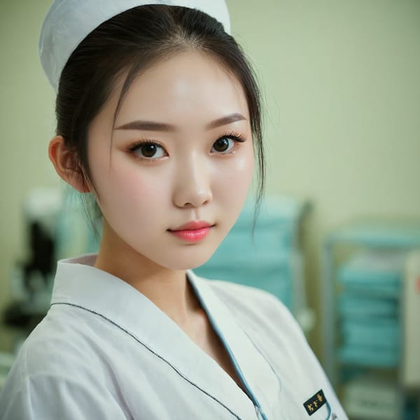 Tags: 21872187, SDXL
{"3": {"inputs": {"seed": 397514452382464, "steps": 32, "cfg": 5.77, "sampler_name": "dpmpp_2m", "scheduler": "karras", "denoise": 1.0, "model": ["27", 0], "positive": ["6", 0], "negative": ["7", 0], "latent_image": ["5", 0]}, "class_type": "KSampler"}, "4": {"inputs": {"ckpt_name": "juggernautxl.safetensors"}, "class_type": "CheckpointLoaderSimple"}, "5": {"inputs": {"width": 1024, "height": 1024, "batch_size": 1}, "class_type": "EmptyLatentImage"}, "6": {"inputs": {"text": "18 year old girl, (chinese:1.14), (seductive facial expression:1.06), (blush:1.00), (beautiful eyes:0.97), (temptress:1.09), (double eyelids:0.98), (eyelashes:1.07), (detailed face:0.96), (pale skin:1.01), (slim:1.12), (cute:1.06), (seductive pose:0.99), (sexy lips:1.00), (on all fours:0.97), (spreading ass cheeks:1.02), (from behind:0.98), (backboob:1.13), (nurse in uniform:1.00) working in a hospital ward, (RAW:1.00), (textured skin:1.00), (soft lighting:1.04), (skin fuzz:1.05), (detailed skin:1.05), (film:1.03), (natural looking skin:1.06), (candid cinema:1.08), (portra:1.05)", "clip": ["27", 1]}, "class_type": "CLIPTextEncode"}, "7": {"inputs": {"text": "(bad hands:1.12), (open mouth:1.07), (twisted:1.12), (distorted:1.08), (worst quality:1.08), (watermark:1.05), (low resolution:1.06)", "clip": ["27", 1]}, "class_type": "CLIPTextEncode"}, "8": {"inputs": {"samples": ["3", 0], "vae": ["4", 2]}, "class_type": "VAEDecode"}, "25": {"inputs": {"lora_name": "nudify_xl.safetensors", "strength_model": 0.25, "strength_clip": 0.26, "model": ["4", 0], "clip": ["4", 1]}, "class_type": "LoraLoader"}, "26": {"inputs": {"lora_name": "shirtlift_SDXL_v2.safetensors", "strength_model": 0.04, "strength_clip": 0.06, "model": ["25", 0], "clip": ["25", 1]}, "class_type": "LoraLoader"}, "27": {"inputs": {"lora_name": "PerfectEyesXL.safetensors", "strength_model": 0.11, "strength_clip": 0.0, "model": ["26", 0], "clip": ["26", 1]}, "class_type": "LoraLoader"}, "30": {"inputs": {"model_name": "4x_NMKD-Superscale-SP_178000_G.pth"}, "class_type": "UpscaleModelLoader"}, "31": {"inputs": {"upscale_model": ["30", 0], "image": ["8", 0]}, "class_type": "ImageUpscaleWithModel"}, "32": {"inputs": {"upscale_method": "lanczos", "scale_by": 0.5, "image": ["31", 0]}, "class_type": "ImageScaleBy"}, "33": {"inputs": {"pixels": ["32", 0], "vae": ["4", 2]}, "class_type": "VAEEncode"}, "34": {"inputs": {"seed": 397514452382464, "steps": 32, "cfg": 5.77, "sampler_name": "dpmpp_2m", "scheduler": "karras", "denoise": 0.3, "model": ["27", 0], "positive": ["6", 0], "negative": ["7", 0], "latent_image": ["33", 0]}, "class_type": "KSampler"}, "36": {"inputs": {"samples": ["34", 0], "vae": ["4", 2]}, "class_type": "VAEDecode"}, "39": {"inputs": {"filename_prefix": "comfyapi-1728095063320", "images": ["36", 0]}, "class_type": "SaveImage"}}