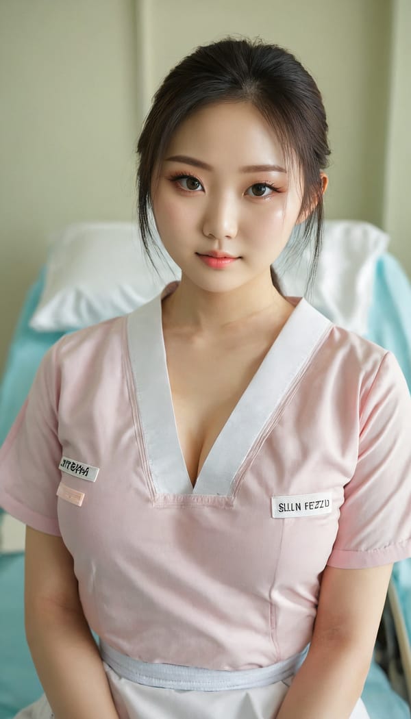 Tags: 21872187, SDXL
{"3": {"inputs": {"seed": 276984463818513, "steps": 64, "cfg": 5.78, "sampler_name": "dpmpp_2m", "scheduler": "karras", "denoise": 1.0, "model": ["27", 0], "positive": ["6", 0], "negative": ["7", 0], "latent_image": ["5", 0]}, "class_type": "KSampler"}, "4": {"inputs": {"ckpt_name": "juggernautxl.safetensors"}, "class_type": "CheckpointLoaderSimple"}, "5": {"inputs": {"width": 768, "height": 1344, "batch_size": 1}, "class_type": "EmptyLatentImage"}, "6": {"inputs": {"text": "27 year old girl, (ukrainian:0.97), (japanese:1.04), (korean:1.10), (seductive facial expression:1.10), (eyelashes:1.05), (beautiful eyes:1.07), (temptress:1.10), (detailed face:1.13), (double eyelids:1.12), (slim:1.06), (blush:1.01), (seductive pose:0.99), (pale skin:0.98), (cute:1.00), (idol:1.01), (in a seductive pose:0.98), (large perky breasts:1.12), (cleavage:0.98), (thigh gap:1.05), (nurse in uniform:1.10) working in a hospital ward, (film:1.06), (candid cinema:1.00), (textured skin:1.07), (portra:1.02), (soft lighting:1.02), (RAW:1.09), (detailed skin:1.02), (natural looking skin:1.06), (skin fuzz:1.06)", "clip": ["27", 1]}, "class_type": "CLIPTextEncode"}, "7": {"inputs": {"text": "(bad hands:1.07), (twisted:1.12), (low resolution:1.08), (distorted:1.07), (watermark:1.08), (open mouth:1.13), (worst quality:1.08)", "clip": ["27", 1]}, "class_type": "CLIPTextEncode"}, "8": {"inputs": {"samples": ["3", 0], "vae": ["4", 2]}, "class_type": "VAEDecode"}, "25": {"inputs": {"lora_name": "nudify_xl.safetensors", "strength_model": 0.32, "strength_clip": 0.36, "model": ["4", 0], "clip": ["4", 1]}, "class_type": "LoraLoader"}, "26": {"inputs": {"lora_name": "shirtlift_SDXL_v2.safetensors", "strength_model": 0.02, "strength_clip": 0.16, "model": ["25", 0], "clip": ["25", 1]}, "class_type": "LoraLoader"}, "27": {"inputs": {"lora_name": "PerfectEyesXL.safetensors", "strength_model": 0.01, "strength_clip": 0.14, "model": ["26", 0], "clip": ["26", 1]}, "class_type": "LoraLoader"}, "30": {"inputs": {"model_name": "4x_NMKD-Superscale-SP_178000_G.pth"}, "class_type": "UpscaleModelLoader"}, "31": {"inputs": {"upscale_model": ["30", 0], "image": ["8", 0]}, "class_type": "ImageUpscaleWithModel"}, "32": {"inputs": {"upscale_method": "lanczos", "scale_by": 0.5, "image": ["31", 0]}, "class_type": "ImageScaleBy"}, "33": {"inputs": {"pixels": ["32", 0], "vae": ["4", 2]}, "class_type": "VAEEncode"}, "34": {"inputs": {"seed": 276984463818513, "steps": 64, "cfg": 5.78, "sampler_name": "dpmpp_2m", "scheduler": "karras", "denoise": 0.3, "model": ["27", 0], "positive": ["6", 0], "negative": ["7", 0], "latent_image": ["33", 0]}, "class_type": "KSampler"}, "36": {"inputs": {"samples": ["34", 0], "vae": ["4", 2]}, "class_type": "VAEDecode"}, "39": {"inputs": {"filename_prefix": "comfyapi-1728156552040", "images": ["36", 0]}, "class_type": "SaveImage"}}