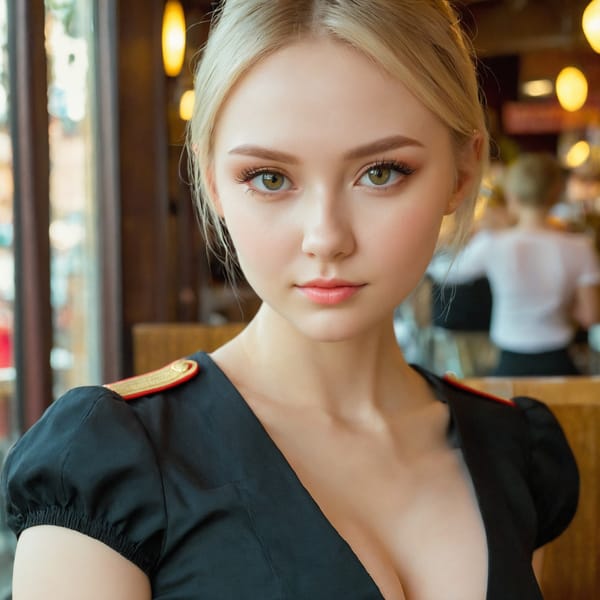 Tags: 21872187, SDXL
{"3": {"inputs": {"seed": 763953596341391, "steps": 64, "cfg": 5.97, "sampler_name": "dpmpp_2m", "scheduler": "karras", "denoise": 1.0, "model": ["27", 0], "positive": ["6", 0], "negative": ["7", 0], "latent_image": ["5", 0]}, "class_type": "KSampler"}, "4": {"inputs": {"ckpt_name": "juggernautxl.safetensors"}, "class_type": "CheckpointLoaderSimple"}, "5": {"inputs": {"width": 1024, "height": 1024, "batch_size": 1}, "class_type": "EmptyLatentImage"}, "6": {"inputs": {"text": "25 year old girl, (ukrainian:1.09), (russian:1.11), (temptress:1.02), (detailed face:1.09), (blush:1.05), (idol:0.98), (eyelashes:0.98), (double eyelids:1.09), (seductive facial expression:0.98), (slim:1.08), (beautiful eyes:0.98), (cute:1.06), (seductive pose:1.12), (pale skin:1.11), (in a seductive pose:1.01), (large perky breasts:1.00), (cleavage:1.05), (thigh gap:1.07), (a waitress in uniform:1.01) working at a restaurant, (textured skin:1.07), (candid cinema:1.04), (portra:1.01), (skin fuzz:1.01), (natural looking skin:1.03), (film:1.05), (detailed skin:1.08), (RAW:1.06), (soft lighting:1.06)", "clip": ["27", 1]}, "class_type": "CLIPTextEncode"}, "7": {"inputs": {"text": "(low resolution:1.10), (worst quality:1.08), (watermark:1.14), (bad hands:1.11), (open mouth:1.09), (distorted:1.10), (twisted:1.07)", "clip": ["27", 1]}, "class_type": "CLIPTextEncode"}, "8": {"inputs": {"samples": ["3", 0], "vae": ["4", 2]}, "class_type": "VAEDecode"}, "25": {"inputs": {"lora_name": "nudify_xl.safetensors", "strength_model": 0.19, "strength_clip": 0.18, "model": ["4", 0], "clip": ["4", 1]}, "class_type": "LoraLoader"}, "26": {"inputs": {"lora_name": "shirtlift_SDXL_v2.safetensors", "strength_model": 0.14, "strength_clip": 0.04, "model": ["25", 0], "clip": ["25", 1]}, "class_type": "LoraLoader"}, "27": {"inputs": {"lora_name": "PerfectEyesXL.safetensors", "strength_model": 0.07, "strength_clip": 0.07, "model": ["26", 0], "clip": ["26", 1]}, "class_type": "LoraLoader"}, "30": {"inputs": {"model_name": "4x_NMKD-Superscale-SP_178000_G.pth"}, "class_type": "UpscaleModelLoader"}, "31": {"inputs": {"upscale_model": ["30", 0], "image": ["8", 0]}, "class_type": "ImageUpscaleWithModel"}, "32": {"inputs": {"upscale_method": "lanczos", "scale_by": 0.5, "image": ["31", 0]}, "class_type": "ImageScaleBy"}, "33": {"inputs": {"pixels": ["32", 0], "vae": ["4", 2]}, "class_type": "VAEEncode"}, "34": {"inputs": {"seed": 763953596341391, "steps": 64, "cfg": 5.97, "sampler_name": "dpmpp_2m", "scheduler": "karras", "denoise": 0.3, "model": ["27", 0], "positive": ["6", 0], "negative": ["7", 0], "latent_image": ["33", 0]}, "class_type": "KSampler"}, "36": {"inputs": {"samples": ["34", 0], "vae": ["4", 2]}, "class_type": "VAEDecode"}, "39": {"inputs": {"filename_prefix": "comfyapi-1734106682053", "images": ["36", 0]}, "class_type": "SaveImage"}}