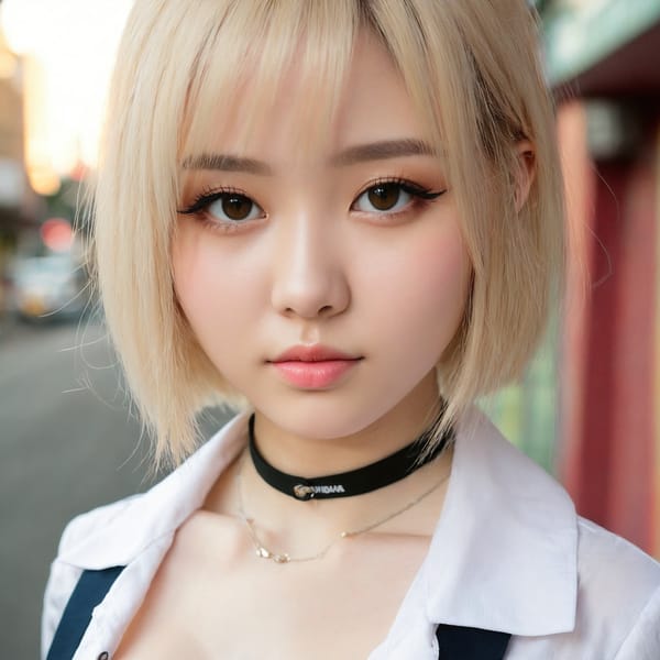 Tags: 21872187, SDXL
{"3": {"inputs": {"seed": 717173864712850, "steps": 32, "cfg": 6.51, "sampler_name": "dpmpp_2m", "scheduler": "karras", "denoise": 1.0, "model": ["27", 0], "positive": ["6", 0], "negative": ["7", 0], "latent_image": ["5", 0]}, "class_type": "KSampler"}, "4": {"inputs": {"ckpt_name": "juggernautxl.safetensors"}, "class_type": "CheckpointLoaderSimple"}, "5": {"inputs": {"width": 1024, "height": 1024, "batch_size": 1}, "class_type": "EmptyLatentImage"}, "6": {"inputs": {"text": "19 year old girl, (double eyelids:1.08), (blush:1.00), (sexy lips:1.01), (detailed face:0.97), (seductive pose:0.95), (cute:1.08), (beautiful eyes:1.04), (eyelashes:0.97), (pale skin:0.95), (temptress:1.00), (slim:0.98), (in a seductive pose:1.08), (large perky breasts:0.95), (cleavage:1.12), (thigh gap:1.12), (school uniform:1.00), choker, busy street, (skin fuzz:1.00), (detailed skin:1.08), (textured skin:1.04), (soft lighting:1.01), (natural looking skin:1.00), (RAW:1.05), (film:1.08), (portra:1.01), (candid cinema:1.06)", "clip": ["27", 1]}, "class_type": "CLIPTextEncode"}, "7": {"inputs": {"text": "(twisted:1.10), (distorted:1.11), (low resolution:1.08), (worst quality:1.09), (watermark:1.06), (bad hands:1.12), (open mouth:1.11)", "clip": ["27", 1]}, "class_type": "CLIPTextEncode"}, "8": {"inputs": {"samples": ["3", 0], "vae": ["4", 2]}, "class_type": "VAEDecode"}, "25": {"inputs": {"lora_name": "nudify_xl.safetensors", "strength_model": 0.33, "strength_clip": 0.26, "model": ["4", 0], "clip": ["4", 1]}, "class_type": "LoraLoader"}, "26": {"inputs": {"lora_name": "shirtlift_SDXL_v2.safetensors", "strength_model": 0.13, "strength_clip": 0.07, "model": ["25", 0], "clip": ["25", 1]}, "class_type": "LoraLoader"}, "27": {"inputs": {"lora_name": "PerfectEyesXL.safetensors", "strength_model": 0.0, "strength_clip": 0.11, "model": ["26", 0], "clip": ["26", 1]}, "class_type": "LoraLoader"}, "30": {"inputs": {"model_name": "4x_NMKD-Superscale-SP_178000_G.pth"}, "class_type": "UpscaleModelLoader"}, "31": {"inputs": {"upscale_model": ["30", 0], "image": ["8", 0]}, "class_type": "ImageUpscaleWithModel"}, "32": {"inputs": {"upscale_method": "lanczos", "scale_by": 0.5, "image": ["31", 0]}, "class_type": "ImageScaleBy"}, "33": {"inputs": {"pixels": ["32", 0], "vae": ["4", 2]}, "class_type": "VAEEncode"}, "34": {"inputs": {"seed": 717173864712850, "steps": 32, "cfg": 6.51, "sampler_name": "dpmpp_2m", "scheduler": "karras", "denoise": 0.3, "model": ["27", 0], "positive": ["6", 0], "negative": ["7", 0], "latent_image": ["33", 0]}, "class_type": "KSampler"}, "36": {"inputs": {"samples": ["34", 0], "vae": ["4", 2]}, "class_type": "VAEDecode"}, "39": {"inputs": {"filename_prefix": "comfyapi-1724699217011", "images": ["36", 0]}, "class_type": "SaveImage"}}