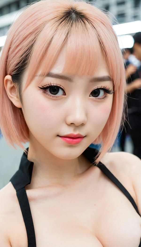 Tags: 21872187, SDXL
{"3": {"inputs": {"seed": 970170438659226, "steps": 32, "cfg": 7.07, "sampler_name": "dpmpp_2m", "scheduler": "karras", "denoise": 1.0, "model": ["27", 0], "positive": ["6", 0], "negative": ["7", 0], "latent_image": ["5", 0]}, "class_type": "KSampler"}, "4": {"inputs": {"ckpt_name": "juggernautXL_v8Rundiffusion.safetensors"}, "class_type": "CheckpointLoaderSimple"}, "5": {"inputs": {"width": 768, "height": 1344, "batch_size": 1}, "class_type": "EmptyLatentImage"}, "6": {"inputs": {"text": "20 year old girl, (chinese:1.04), (cute:0.97), (eyelashes:1.11), (pale skin:1.02), (double eyelids:1.01), (seductive pose:1.14), (slim:1.05), (seductive facial expression:1.08), (idol:1.10), (blush:1.14), (temptress:1.08), (detailed face:1.09), (beautiful eyes:1.05), (sexy lips:1.13), (perky ass:1.06), (exposed ass:1.01), (looking back:1.11), (sexy ass:1.14), (thigh gap:1.10), (in a cosplay:1.00) at comiket posing for camera, (natural looking skin:1.08), (detailed skin:1.05), (RAW:1.00), (textured skin:1.06), (skin fuzz:1.07), (film:1.02), (soft lighting:1.08), (portra:1.08), (candid cinema:1.02)", "clip": ["27", 1]}, "class_type": "CLIPTextEncode"}, "7": {"inputs": {"text": "(distorted:1.13), (worst quality:1.10), (watermark:1.14), (twisted:1.10), (bad hands:1.06), (low resolution:1.09), (open mouth:1.09)", "clip": ["27", 1]}, "class_type": "CLIPTextEncode"}, "8": {"inputs": {"samples": ["3", 0], "vae": ["4", 2]}, "class_type": "VAEDecode"}, "25": {"inputs": {"lora_name": "nudify_xl.safetensors", "strength_model": 0.37, "strength_clip": 0.32, "model": ["4", 0], "clip": ["4", 1]}, "class_type": "LoraLoader"}, "26": {"inputs": {"lora_name": "shirtlift_SDXL_v2.safetensors", "strength_model": 0.05, "strength_clip": 0.12, "model": ["25", 0], "clip": ["25", 1]}, "class_type": "LoraLoader"}, "27": {"inputs": {"lora_name": "PerfectEyesXL.safetensors", "strength_model": 0.1, "strength_clip": 0.1, "model": ["26", 0], "clip": ["26", 1]}, "class_type": "LoraLoader"}, "30": {"inputs": {"model_name": "4x_NMKD-Superscale-SP_178000_G.pth"}, "class_type": "UpscaleModelLoader"}, "31": {"inputs": {"upscale_model": ["30", 0], "image": ["8", 0]}, "class_type": "ImageUpscaleWithModel"}, "32": {"inputs": {"upscale_method": "lanczos", "scale_by": 0.5, "image": ["31", 0]}, "class_type": "ImageScaleBy"}, "33": {"inputs": {"pixels": ["32", 0], "vae": ["4", 2]}, "class_type": "VAEEncode"}, "34": {"inputs": {"seed": 970170438659226, "steps": 32, "cfg": 7.07, "sampler_name": "dpmpp_2m", "scheduler": "karras", "denoise": 0.3, "model": ["27", 0], "positive": ["6", 0], "negative": ["7", 0], "latent_image": ["33", 0]}, "class_type": "KSampler"}, "36": {"inputs": {"samples": ["34", 0], "vae": ["4", 2]}, "class_type": "VAEDecode"}, "39": {"inputs": {"filename_prefix": "comfyapi-1707707663876", "images": ["36", 0]}, "class_type": "SaveImage"}}