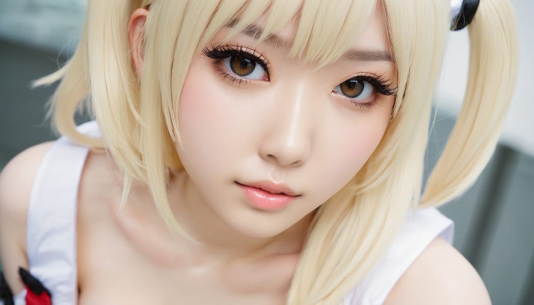 Tags: 21872187, SDXL
{"3": {"inputs": {"seed": 753427467435619, "steps": 32, "cfg": 6.22, "sampler_name": "dpmpp_2m", "scheduler": "karras", "denoise": 1.0, "model": ["27", 0], "positive": ["6", 0], "negative": ["7", 0], "latent_image": ["5", 0]}, "class_type": "KSampler"}, "4": {"inputs": {"ckpt_name": "juggernautxl.safetensors"}, "class_type": "CheckpointLoaderSimple"}, "5": {"inputs": {"width": 1344, "height": 768, "batch_size": 1}, "class_type": "EmptyLatentImage"}, "6": {"inputs": {"text": "24 year old girl, (japanese:1.00), (cute:1.12), (eyelashes:0.97), (pale skin:1.08), (seductive pose:1.04), (detailed face:1.00), (idol:1.01), (seductive facial expression:1.13), (sexy lips:1.03), (beautiful eyes:1.14), (slim:0.95), (blush:1.05), (in a seductive pose:0.95), (large perky breasts:0.98), (cleavage:1.00), (thigh gap:1.01), (in a cosplay:1.14) at comiket posing for camera, (portra:1.02), (RAW:1.08), (natural looking skin:1.03), (textured skin:1.09), (film:1.09), (candid cinema:1.08), (detailed skin:1.05), (skin fuzz:1.05), (soft lighting:1.05)", "clip": ["27", 1]}, "class_type": "CLIPTextEncode"}, "7": {"inputs": {"text": "(watermark:1.09), (low resolution:1.06), (bad hands:1.10), (twisted:1.13), (open mouth:1.11), (distorted:1.05), (worst quality:1.10)", "clip": ["27", 1]}, "class_type": "CLIPTextEncode"}, "8": {"inputs": {"samples": ["3", 0], "vae": ["4", 2]}, "class_type": "VAEDecode"}, "25": {"inputs": {"lora_name": "nudify_xl.safetensors", "strength_model": 0.03, "strength_clip": 0.04, "model": ["4", 0], "clip": ["4", 1]}, "class_type": "LoraLoader"}, "26": {"inputs": {"lora_name": "shirtlift_SDXL_v2.safetensors", "strength_model": 0.01, "strength_clip": 0.17, "model": ["25", 0], "clip": ["25", 1]}, "class_type": "LoraLoader"}, "27": {"inputs": {"lora_name": "PerfectEyesXL.safetensors", "strength_model": 0.19, "strength_clip": 0.04, "model": ["26", 0], "clip": ["26", 1]}, "class_type": "LoraLoader"}, "30": {"inputs": {"model_name": "4x_NMKD-Superscale-SP_178000_G.pth"}, "class_type": "UpscaleModelLoader"}, "31": {"inputs": {"upscale_model": ["30", 0], "image": ["8", 0]}, "class_type": "ImageUpscaleWithModel"}, "32": {"inputs": {"upscale_method": "lanczos", "scale_by": 0.5, "image": ["31", 0]}, "class_type": "ImageScaleBy"}, "33": {"inputs": {"pixels": ["32", 0], "vae": ["4", 2]}, "class_type": "VAEEncode"}, "34": {"inputs": {"seed": 753427467435619, "steps": 32, "cfg": 6.22, "sampler_name": "dpmpp_2m", "scheduler": "karras", "denoise": 0.3, "model": ["27", 0], "positive": ["6", 0], "negative": ["7", 0], "latent_image": ["33", 0]}, "class_type": "KSampler"}, "36": {"inputs": {"samples": ["34", 0], "vae": ["4", 2]}, "class_type": "VAEDecode"}, "39": {"inputs": {"filename_prefix": "comfyapi-1724108575831", "images": ["36", 0]}, "class_type": "SaveImage"}}