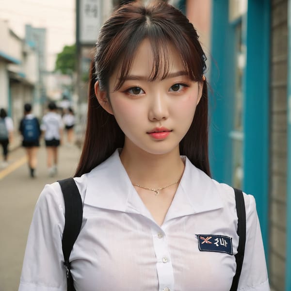 Tags: 21872187, SDXL
{"3": {"inputs": {"seed": 205776532018205, "steps": 32, "cfg": 7.19, "sampler_name": "dpmpp_2m", "scheduler": "karras", "denoise": 1.0, "model": ["27", 0], "positive": ["6", 0], "negative": ["7", 0], "latent_image": ["5", 0]}, "class_type": "KSampler"}, "4": {"inputs": {"ckpt_name": "juggernautxl.safetensors"}, "class_type": "CheckpointLoaderSimple"}, "5": {"inputs": {"width": 1024, "height": 1024, "batch_size": 1}, "class_type": "EmptyLatentImage"}, "6": {"inputs": {"text": "18 year old girl, (korean:1.04), (seductive pose:1.06), (detailed face:0.97), (blush:0.99), (seductive facial expression:1.14), (eyelashes:1.02), (pale skin:1.05), (double eyelids:1.12), (beautiful eyes:1.08), (sexy lips:0.95), (cute:1.04), (temptress:0.99), (slim:1.08), (in a seductive pose:1.08), (large perky breasts:0.95), (cleavage:1.10), (thigh gap:1.12), (school uniform:1.04), choker, busy street, (soft lighting:1.00), (skin fuzz:1.04), (candid cinema:1.02), (detailed skin:1.01), (textured skin:1.08), (natural looking skin:1.03), (portra:1.01), (RAW:1.00), (film:1.08)", "clip": ["27", 1]}, "class_type": "CLIPTextEncode"}, "7": {"inputs": {"text": "(low resolution:1.14), (distorted:1.09), (watermark:1.14), (twisted:1.08), (worst quality:1.08), (open mouth:1.06), (bad hands:1.06)", "clip": ["27", 1]}, "class_type": "CLIPTextEncode"}, "8": {"inputs": {"samples": ["3", 0], "vae": ["4", 2]}, "class_type": "VAEDecode"}, "25": {"inputs": {"lora_name": "nudify_xl.safetensors", "strength_model": 0.05, "strength_clip": 0.05, "model": ["4", 0], "clip": ["4", 1]}, "class_type": "LoraLoader"}, "26": {"inputs": {"lora_name": "shirtlift_SDXL_v2.safetensors", "strength_model": 0.12, "strength_clip": 0.15, "model": ["25", 0], "clip": ["25", 1]}, "class_type": "LoraLoader"}, "27": {"inputs": {"lora_name": "PerfectEyesXL.safetensors", "strength_model": 0.01, "strength_clip": 0.03, "model": ["26", 0], "clip": ["26", 1]}, "class_type": "LoraLoader"}, "30": {"inputs": {"model_name": "4x_NMKD-Superscale-SP_178000_G.pth"}, "class_type": "UpscaleModelLoader"}, "31": {"inputs": {"upscale_model": ["30", 0], "image": ["8", 0]}, "class_type": "ImageUpscaleWithModel"}, "32": {"inputs": {"upscale_method": "lanczos", "scale_by": 0.5, "image": ["31", 0]}, "class_type": "ImageScaleBy"}, "33": {"inputs": {"pixels": ["32", 0], "vae": ["4", 2]}, "class_type": "VAEEncode"}, "34": {"inputs": {"seed": 205776532018205, "steps": 32, "cfg": 7.19, "sampler_name": "dpmpp_2m", "scheduler": "karras", "denoise": 0.3, "model": ["27", 0], "positive": ["6", 0], "negative": ["7", 0], "latent_image": ["33", 0]}, "class_type": "KSampler"}, "36": {"inputs": {"samples": ["34", 0], "vae": ["4", 2]}, "class_type": "VAEDecode"}, "39": {"inputs": {"filename_prefix": "comfyapi-1727068113888", "images": ["36", 0]}, "class_type": "SaveImage"}}