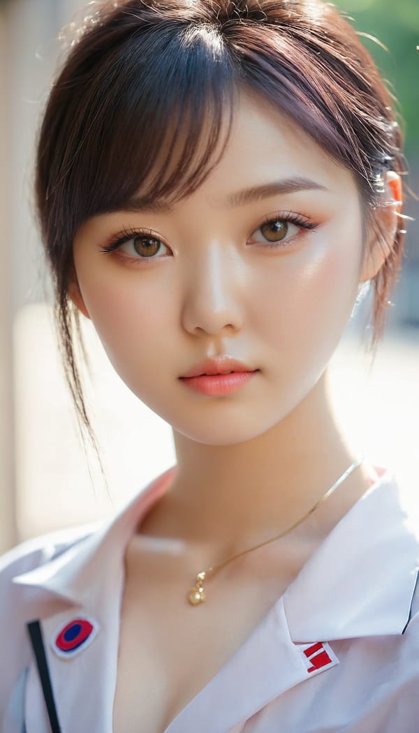 Tags: 21872187, SDXL
{"3": {"inputs": {"seed": 275071238617591, "steps": 32, "cfg": 7.01, "sampler_name": "dpmpp_2m", "scheduler": "karras", "denoise": 1.0, "model": ["27", 0], "positive": ["6", 0], "negative": ["7", 0], "latent_image": ["5", 0]}, "class_type": "KSampler"}, "4": {"inputs": {"ckpt_name": "juggernautxl.safetensors"}, "class_type": "CheckpointLoaderSimple"}, "5": {"inputs": {"width": 768, "height": 1344, "batch_size": 1}, "class_type": "EmptyLatentImage"}, "6": {"inputs": {"text": "22 year old girl, (korean:1.09), (ukrainian:0.99), (seductive facial expression:0.97), (sexy lips:1.11), (eyelashes:0.97), (pale skin:1.02), (detailed face:0.97), (slim:1.14), (idol:1.00), (cute:1.06), (seductive pose:1.08), (temptress:1.05), (blush:0.98), (beautiful eyes:0.98), (double eyelids:1.05), (in a seductive pose:1.11), (large perky breasts:1.05), (cleavage:1.02), (thigh gap:1.01), (school uniform:1.04), choker, busy street, (soft lighting:1.02), (detailed skin:1.03), (textured skin:1.01), (natural looking skin:1.00), (film:1.03), (portra:1.00), (skin fuzz:1.01), (RAW:1.07), (candid cinema:1.03)", "clip": ["27", 1]}, "class_type": "CLIPTextEncode"}, "7": {"inputs": {"text": "(open mouth:1.14), (worst quality:1.12), (distorted:1.08), (bad hands:1.11), (low resolution:1.12), (watermark:1.10), (twisted:1.14)", "clip": ["27", 1]}, "class_type": "CLIPTextEncode"}, "8": {"inputs": {"samples": ["3", 0], "vae": ["4", 2]}, "class_type": "VAEDecode"}, "25": {"inputs": {"lora_name": "nudify_xl.safetensors", "strength_model": 0.27, "strength_clip": 0.38, "model": ["4", 0], "clip": ["4", 1]}, "class_type": "LoraLoader"}, "26": {"inputs": {"lora_name": "shirtlift_SDXL_v2.safetensors", "strength_model": 0.05, "strength_clip": 0.02, "model": ["25", 0], "clip": ["25", 1]}, "class_type": "LoraLoader"}, "27": {"inputs": {"lora_name": "PerfectEyesXL.safetensors", "strength_model": 0.14, "strength_clip": 0.13, "model": ["26", 0], "clip": ["26", 1]}, "class_type": "LoraLoader"}, "30": {"inputs": {"model_name": "4x_NMKD-Superscale-SP_178000_G.pth"}, "class_type": "UpscaleModelLoader"}, "31": {"inputs": {"upscale_model": ["30", 0], "image": ["8", 0]}, "class_type": "ImageUpscaleWithModel"}, "32": {"inputs": {"upscale_method": "lanczos", "scale_by": 0.5, "image": ["31", 0]}, "class_type": "ImageScaleBy"}, "33": {"inputs": {"pixels": ["32", 0], "vae": ["4", 2]}, "class_type": "VAEEncode"}, "34": {"inputs": {"seed": 275071238617591, "steps": 32, "cfg": 7.01, "sampler_name": "dpmpp_2m", "scheduler": "karras", "denoise": 0.3, "model": ["27", 0], "positive": ["6", 0], "negative": ["7", 0], "latent_image": ["33", 0]}, "class_type": "KSampler"}, "36": {"inputs": {"samples": ["34", 0], "vae": ["4", 2]}, "class_type": "VAEDecode"}, "39": {"inputs": {"filename_prefix": "comfyapi-1714436817727", "images": ["36", 0]}, "class_type": "SaveImage"}}