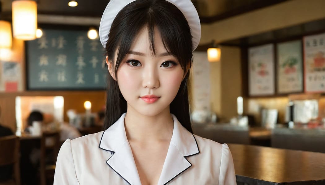 Tags: 21872187, SDXL
{"3": {"inputs": {"seed": 564252187976417, "steps": 32, "cfg": 5.1, "sampler_name": "dpmpp_2m", "scheduler": "karras", "denoise": 1.0, "model": ["27", 0], "positive": ["6", 0], "negative": ["7", 0], "latent_image": ["5", 0]}, "class_type": "KSampler"}, "4": {"inputs": {"ckpt_name": "juggernautXL_v8Rundiffusion.safetensors"}, "class_type": "CheckpointLoaderSimple"}, "5": {"inputs": {"width": 1344, "height": 768, "batch_size": 1}, "class_type": "EmptyLatentImage"}, "6": {"inputs": {"text": "21 year old girl, (japanese:1.11), (irish:1.00), (chinese:1.06), (cute:0.99), (slim:1.02), (idol:1.10), (sexy lips:1.08), (blush:1.01), (double eyelids:1.00), (seductive pose:1.12), (eyelashes:1.07), (beautiful eyes:1.10), (temptress:0.99), (seductive facial expression:0.97), (pale skin:0.97), (detailed face:0.98), (in a seductive pose:0.99), (large perky breasts:0.97), (cleavage:0.95), (thigh gap:1.02), (a waitress in uniform:1.09) working at a restaurant, (soft lighting:1.06), (detailed skin:1.09), (textured skin:1.07), (RAW:1.00), (natural looking skin:1.05), (portra:1.07), (skin fuzz:1.04), (candid cinema:1.01), (film:1.06)", "clip": ["27", 1]}, "class_type": "CLIPTextEncode"}, "7": {"inputs": {"text": "(bad hands:1.05), (twisted:1.10), (distorted:1.10), (low resolution:1.06), (worst quality:1.09), (watermark:1.11), (open mouth:1.14)", "clip": ["27", 1]}, "class_type": "CLIPTextEncode"}, "8": {"inputs": {"samples": ["3", 0], "vae": ["4", 2]}, "class_type": "VAEDecode"}, "25": {"inputs": {"lora_name": "nudify_xl.safetensors", "strength_model": 0.02, "strength_clip": 0.36, "model": ["4", 0], "clip": ["4", 1]}, "class_type": "LoraLoader"}, "26": {"inputs": {"lora_name": "shirtlift_SDXL_v2.safetensors", "strength_model": 0.02, "strength_clip": 0.16, "model": ["25", 0], "clip": ["25", 1]}, "class_type": "LoraLoader"}, "27": {"inputs": {"lora_name": "PerfectEyesXL.safetensors", "strength_model": 0.17, "strength_clip": 0.03, "model": ["26", 0], "clip": ["26", 1]}, "class_type": "LoraLoader"}, "30": {"inputs": {"model_name": "4x_NMKD-Superscale-SP_178000_G.pth"}, "class_type": "UpscaleModelLoader"}, "31": {"inputs": {"upscale_model": ["30", 0], "image": ["8", 0]}, "class_type": "ImageUpscaleWithModel"}, "32": {"inputs": {"upscale_method": "lanczos", "scale_by": 0.5, "image": ["31", 0]}, "class_type": "ImageScaleBy"}, "33": {"inputs": {"pixels": ["32", 0], "vae": ["4", 2]}, "class_type": "VAEEncode"}, "34": {"inputs": {"seed": 564252187976417, "steps": 32, "cfg": 5.1, "sampler_name": "dpmpp_2m", "scheduler": "karras", "denoise": 0.3, "model": ["27", 0], "positive": ["6", 0], "negative": ["7", 0], "latent_image": ["33", 0]}, "class_type": "KSampler"}, "36": {"inputs": {"samples": ["34", 0], "vae": ["4", 2]}, "class_type": "VAEDecode"}, "39": {"inputs": {"filename_prefix": "comfyapi-1708030864696", "images": ["36", 0]}, "class_type": "SaveImage"}}