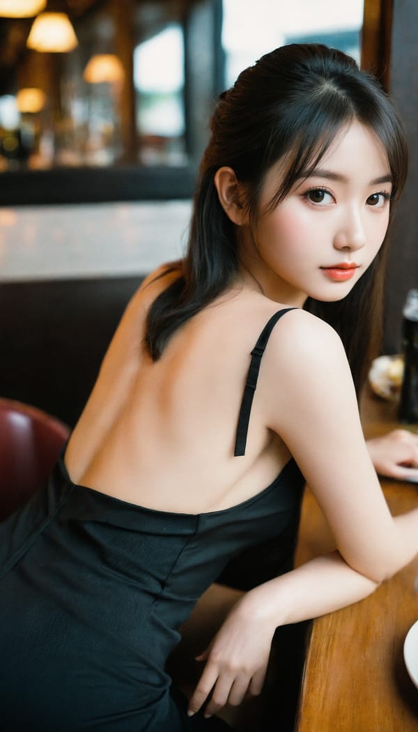 Tags: 21872187, SDXL
{"3": {"inputs": {"seed": 401904387896230, "steps": 32, "cfg": 6.02, "sampler_name": "dpmpp_2m", "scheduler": "karras", "denoise": 1.0, "model": ["27", 0], "positive": ["6", 0], "negative": ["7", 0], "latent_image": ["5", 0]}, "class_type": "KSampler"}, "4": {"inputs": {"ckpt_name": "helloworldxl.safetensors"}, "class_type": "CheckpointLoaderSimple"}, "5": {"inputs": {"width": 768, "height": 1344, "batch_size": 1}, "class_type": "EmptyLatentImage"}, "6": {"inputs": {"text": "22 year old girl, (double eyelids:1.05), (cute:1.12), (detailed face:1.02), (idol:0.95), (seductive pose:1.00), (sexy lips:1.05), (temptress:1.00), (seductive facial expression:1.05), (blush:1.06), (slim:1.03), (beautiful eyes:1.06), (eyelashes:1.06), (on all fours:1.11), (spreading ass cheeks:0.97), (from behind:1.03), (backboob:0.98), (wearing a little black dress:1.12) at a fine dining restaurant, (detailed skin:1.07), (RAW:1.02), (skin fuzz:1.04), (film:1.06), (candid cinema:1.02), (portra:1.00), (natural looking skin:1.00), (textured skin:1.06), (soft lighting:1.01)", "clip": ["27", 1]}, "class_type": "CLIPTextEncode"}, "7": {"inputs": {"text": "(open mouth:1.07), (worst quality:1.11), (watermark:1.06), (distorted:1.10), (bad hands:1.05), (low resolution:1.05)", "clip": ["27", 1]}, "class_type": "CLIPTextEncode"}, "8": {"inputs": {"samples": ["3", 0], "vae": ["4", 2]}, "class_type": "VAEDecode"}, "25": {"inputs": {"lora_name": "nudify_xl.safetensors", "strength_model": 0.08, "strength_clip": 0.27, "model": ["4", 0], "clip": ["4", 1]}, "class_type": "LoraLoader"}, "26": {"inputs": {"lora_name": "shirtlift_SDXL_v2.safetensors", "strength_model": 0.02, "strength_clip": 0.05, "model": ["25", 0], "clip": ["25", 1]}, "class_type": "LoraLoader"}, "27": {"inputs": {"lora_name": "PerfectEyesXL.safetensors", "strength_model": 0.12, "strength_clip": 0.17, "model": ["26", 0], "clip": ["26", 1]}, "class_type": "LoraLoader"}, "30": {"inputs": {"model_name": "4x_NMKD-Superscale-SP_178000_G.pth"}, "class_type": "UpscaleModelLoader"}, "31": {"inputs": {"upscale_model": ["30", 0], "image": ["8", 0]}, "class_type": "ImageUpscaleWithModel"}, "32": {"inputs": {"upscale_method": "lanczos", "scale_by": 0.5, "image": ["31", 0]}, "class_type": "ImageScaleBy"}, "33": {"inputs": {"pixels": ["32", 0], "vae": ["4", 2]}, "class_type": "VAEEncode"}, "34": {"inputs": {"seed": 401904387896230, "steps": 32, "cfg": 6.02, "sampler_name": "dpmpp_2m", "scheduler": "karras", "denoise": 0.3, "model": ["27", 0], "positive": ["6", 0], "negative": ["7", 0], "latent_image": ["33", 0]}, "class_type": "KSampler"}, "36": {"inputs": {"samples": ["34", 0], "vae": ["4", 2]}, "class_type": "VAEDecode"}, "39": {"inputs": {"filename_prefix": "comfyapi-1731945318234", "images": ["36", 0]}, "class_type": "SaveImage"}}