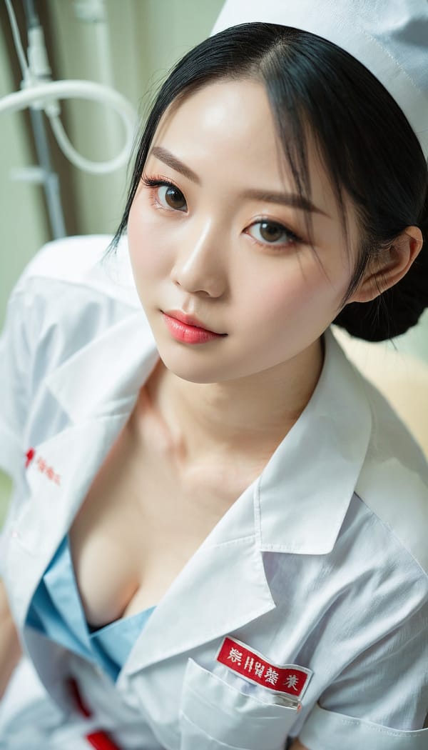 Tags: 21872187, SDXL
{"3": {"inputs": {"seed": 498254639590167, "steps": 64, "cfg": 7.98, "sampler_name": "dpmpp_2m", "scheduler": "karras", "denoise": 1.0, "model": ["27", 0], "positive": ["6", 0], "negative": ["7", 0], "latent_image": ["5", 0]}, "class_type": "KSampler"}, "4": {"inputs": {"ckpt_name": "juggernautxl.safetensors"}, "class_type": "CheckpointLoaderSimple"}, "5": {"inputs": {"width": 768, "height": 1344, "batch_size": 1}, "class_type": "EmptyLatentImage"}, "6": {"inputs": {"text": "23 year old girl, (chinese:0.99), (sexy lips:1.09), (pale skin:1.08), (idol:1.01), (seductive pose:1.09), (beautiful eyes:0.98), (double eyelids:1.14), (temptress:1.10), (seductive facial expression:1.03), (slim:1.07), (blush:0.96), (eyelashes:0.97), (detailed face:0.95), (cute:1.06), (perky ass:1.05), (exposed ass:1.03), (looking back:1.00), (sexy ass:0.95), (thigh gap:1.02), (nurse in uniform:1.11) working in a hospital ward, (film:1.02), (textured skin:1.02), (candid cinema:1.05), (skin fuzz:1.05), (natural looking skin:1.01), (RAW:1.04), (soft lighting:1.07), (detailed skin:1.06), (portra:1.03)", "clip": ["27", 1]}, "class_type": "CLIPTextEncode"}, "7": {"inputs": {"text": "(low resolution:1.14), (open mouth:1.09), (watermark:1.11), (distorted:1.11), (bad hands:1.09), (twisted:1.10), (worst quality:1.05)", "clip": ["27", 1]}, "class_type": "CLIPTextEncode"}, "8": {"inputs": {"samples": ["3", 0], "vae": ["4", 2]}, "class_type": "VAEDecode"}, "25": {"inputs": {"lora_name": "nudify_xl.safetensors", "strength_model": 0.14, "strength_clip": 0.22, "model": ["4", 0], "clip": ["4", 1]}, "class_type": "LoraLoader"}, "26": {"inputs": {"lora_name": "shirtlift_SDXL_v2.safetensors", "strength_model": 0.03, "strength_clip": 0.19, "model": ["25", 0], "clip": ["25", 1]}, "class_type": "LoraLoader"}, "27": {"inputs": {"lora_name": "PerfectEyesXL.safetensors", "strength_model": 0.14, "strength_clip": 0.1, "model": ["26", 0], "clip": ["26", 1]}, "class_type": "LoraLoader"}, "30": {"inputs": {"model_name": "4x_NMKD-Superscale-SP_178000_G.pth"}, "class_type": "UpscaleModelLoader"}, "31": {"inputs": {"upscale_model": ["30", 0], "image": ["8", 0]}, "class_type": "ImageUpscaleWithModel"}, "32": {"inputs": {"upscale_method": "lanczos", "scale_by": 0.5, "image": ["31", 0]}, "class_type": "ImageScaleBy"}, "33": {"inputs": {"pixels": ["32", 0], "vae": ["4", 2]}, "class_type": "VAEEncode"}, "34": {"inputs": {"seed": 498254639590167, "steps": 64, "cfg": 7.98, "sampler_name": "dpmpp_2m", "scheduler": "karras", "denoise": 0.3, "model": ["27", 0], "positive": ["6", 0], "negative": ["7", 0], "latent_image": ["33", 0]}, "class_type": "KSampler"}, "36": {"inputs": {"samples": ["34", 0], "vae": ["4", 2]}, "class_type": "VAEDecode"}, "39": {"inputs": {"filename_prefix": "comfyapi-1735579273938", "images": ["36", 0]}, "class_type": "SaveImage"}}