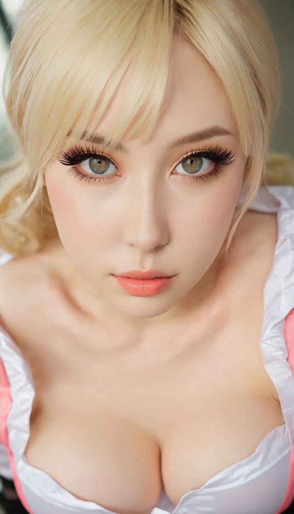 Tags: 21872187, SDXL
{"3": {"inputs": {"seed": 851738708389501, "steps": 32, "cfg": 5.95, "sampler_name": "dpmpp_2m", "scheduler": "karras", "denoise": 1.0, "model": ["27", 0], "positive": ["6", 0], "negative": ["7", 0], "latent_image": ["5", 0]}, "class_type": "KSampler"}, "4": {"inputs": {"ckpt_name": "juggernautxl.safetensors"}, "class_type": "CheckpointLoaderSimple"}, "5": {"inputs": {"width": 768, "height": 1344, "batch_size": 1}, "class_type": "EmptyLatentImage"}, "6": {"inputs": {"text": "26 year old girl, (russian:1.13), (eyelashes:1.02), (beautiful eyes:1.06), (detailed face:1.13), (double eyelids:1.07), (seductive pose:0.97), (seductive facial expression:0.98), (sexy lips:1.05), (pale skin:1.00), (slim:1.07), (cute:0.98), (blush:1.00), (temptress:0.97), (idol:0.97), (in a seductive pose:1.14), (large perky breasts:1.01), (cleavage:0.97), (thigh gap:1.07), (in a cosplay:1.04) at comiket posing for camera, (candid cinema:1.01), (natural looking skin:1.02), (textured skin:1.01), (film:1.01), (skin fuzz:1.09), (detailed skin:1.03), (portra:1.01), (soft lighting:1.01), (RAW:1.08)", "clip": ["27", 1]}, "class_type": "CLIPTextEncode"}, "7": {"inputs": {"text": "(watermark:1.13), (distorted:1.07), (worst quality:1.07), (open mouth:1.14), (low resolution:1.09), (twisted:1.06), (bad hands:1.06)", "clip": ["27", 1]}, "class_type": "CLIPTextEncode"}, "8": {"inputs": {"samples": ["3", 0], "vae": ["4", 2]}, "class_type": "VAEDecode"}, "25": {"inputs": {"lora_name": "nudify_xl.safetensors", "strength_model": 0.35, "strength_clip": 0.09, "model": ["4", 0], "clip": ["4", 1]}, "class_type": "LoraLoader"}, "26": {"inputs": {"lora_name": "shirtlift_SDXL_v2.safetensors", "strength_model": 0.08, "strength_clip": 0.03, "model": ["25", 0], "clip": ["25", 1]}, "class_type": "LoraLoader"}, "27": {"inputs": {"lora_name": "PerfectEyesXL.safetensors", "strength_model": 0.11, "strength_clip": 0.05, "model": ["26", 0], "clip": ["26", 1]}, "class_type": "LoraLoader"}, "30": {"inputs": {"model_name": "4x_NMKD-Superscale-SP_178000_G.pth"}, "class_type": "UpscaleModelLoader"}, "31": {"inputs": {"upscale_model": ["30", 0], "image": ["8", 0]}, "class_type": "ImageUpscaleWithModel"}, "32": {"inputs": {"upscale_method": "lanczos", "scale_by": 0.5, "image": ["31", 0]}, "class_type": "ImageScaleBy"}, "33": {"inputs": {"pixels": ["32", 0], "vae": ["4", 2]}, "class_type": "VAEEncode"}, "34": {"inputs": {"seed": 851738708389501, "steps": 32, "cfg": 5.95, "sampler_name": "dpmpp_2m", "scheduler": "karras", "denoise": 0.3, "model": ["27", 0], "positive": ["6", 0], "negative": ["7", 0], "latent_image": ["33", 0]}, "class_type": "KSampler"}, "36": {"inputs": {"samples": ["34", 0], "vae": ["4", 2]}, "class_type": "VAEDecode"}, "39": {"inputs": {"filename_prefix": "comfyapi-1724288575069", "images": ["36", 0]}, "class_type": "SaveImage"}}