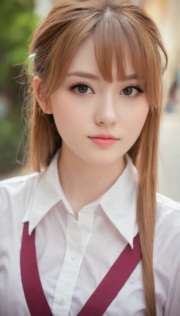 Tags: 21872187, SDXL
{"3": {"inputs": {"seed": 351639965567672, "steps": 32, "cfg": 5.11, "sampler_name": "dpmpp_2m", "scheduler": "karras", "denoise": 1.0, "model": ["27", 0], "positive": ["6", 0], "negative": ["7", 0], "latent_image": ["5", 0]}, "class_type": "KSampler"}, "4": {"inputs": {"ckpt_name": "juggernautXL_v7Rundiffusion.safetensors"}, "class_type": "CheckpointLoaderSimple"}, "5": {"inputs": {"width": 768, "height": 1344, "batch_size": 1}, "class_type": "EmptyLatentImage"}, "6": {"inputs": {"text": "22 year old girl, (cute:1.09), (blush:1.05), (temptress:1.13), (slim:0.98), (sexy lips:1.04), (idol:1.06), (double eyelids:1.14), (beautiful eyes:1.10), (pale skin:1.08), (detailed face:0.96), (seductive facial expression:1.14), (eyelashes:1.13), (seductive pose:1.14), (in a seductive pose:1.08), (large perky breasts:0.98), (cleavage:1.09), (thigh gap:1.13), (school uniform:1.07), choker, busy street, (RAW:1.00), (soft lighting:1.01), (candid cinema:1.02), (portra:1.07), (skin fuzz:1.02), (natural looking skin:1.01), (textured skin:1.06), (film:1.03), (detailed skin:1.05)", "clip": ["27", 1]}, "class_type": "CLIPTextEncode"}, "7": {"inputs": {"text": "(watermark:1.14), (worst quality:1.11), (open mouth:1.09), (twisted:1.10), (distorted:1.05), (low resolution:1.14), (bad hands:1.12)", "clip": ["27", 1]}, "class_type": "CLIPTextEncode"}, "8": {"inputs": {"samples": ["3", 0], "vae": ["4", 2]}, "class_type": "VAEDecode"}, "25": {"inputs": {"lora_name": "nudify_xl.safetensors", "strength_model": 0.36, "strength_clip": 0.22, "model": ["4", 0], "clip": ["4", 1]}, "class_type": "LoraLoader"}, "26": {"inputs": {"lora_name": "shirtlift_SDXL_v2.safetensors", "strength_model": 0.05, "strength_clip": 0.16, "model": ["25", 0], "clip": ["25", 1]}, "class_type": "LoraLoader"}, "27": {"inputs": {"lora_name": "PerfectEyesXL.safetensors", "strength_model": 0.09, "strength_clip": 0.18, "model": ["26", 0], "clip": ["26", 1]}, "class_type": "LoraLoader"}, "30": {"inputs": {"model_name": "4x_NMKD-Superscale-SP_178000_G.pth"}, "class_type": "UpscaleModelLoader"}, "31": {"inputs": {"upscale_model": ["30", 0], "image": ["8", 0]}, "class_type": "ImageUpscaleWithModel"}, "32": {"inputs": {"upscale_method": "lanczos", "scale_by": 0.5, "image": ["31", 0]}, "class_type": "ImageScaleBy"}, "33": {"inputs": {"pixels": ["32", 0], "vae": ["4", 2]}, "class_type": "VAEEncode"}, "34": {"inputs": {"seed": 351639965567672, "steps": 32, "cfg": 5.11, "sampler_name": "dpmpp_2m", "scheduler": "karras", "denoise": 0.3, "model": ["27", 0], "positive": ["6", 0], "negative": ["7", 0], "latent_image": ["33", 0]}, "class_type": "KSampler"}, "36": {"inputs": {"samples": ["34", 0], "vae": ["4", 2]}, "class_type": "VAEDecode"}, "39": {"inputs": {"filename_prefix": "comfyapi-1704827242751", "images": ["36", 0]}, "class_type": "SaveImage"}}