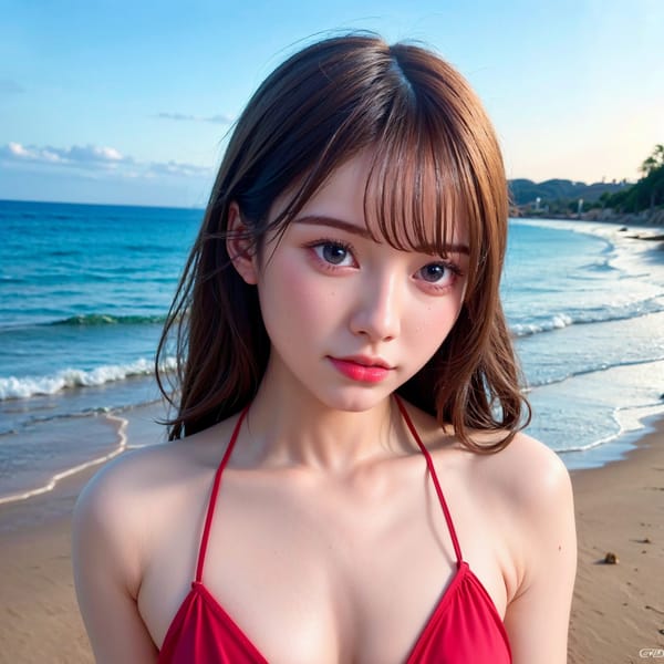 Tags: 21872187
<lora:JapaneseDollLikeness_v15:0.60>, <lora:YaeMiko_Test:0.34>, beach, (bikini:1.16), <lora:skirtlift-v4:0.92 <lora:Addams:0.28>, extremely detailed eyes, extremely detailed face, cute, eyelashes, pale skin, perky breasts, 4K, RAW, best quality, hyper realistic, 1girl, (dramatic:1.14)
Negative prompt: paintings, anime, black and white, fat, (worst quality:2.16)
Steps: 32, Sampler: DPM++ 2M Karras, CFG scale: 6.13, Seed: 2074966340, Size: 512x512, Model hash: fc2511737a, Model: chilloutmix_NiPrunedFp32Fix, Seed resize from: -1x-1, Denoising strength: 0.4, Version: v1.2.1, Hires upscale: 4.0, Hires steps: 16, Hires upscaler: ESRGAN_4x