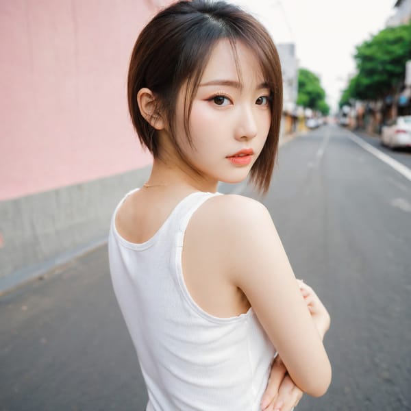 Tags: 21872187, SDXL
{"3": {"inputs": {"seed": 669802992299959, "steps": 64, "cfg": 5.68, "sampler_name": "dpmpp_2m", "scheduler": "karras", "denoise": 1.0, "model": ["27", 0], "positive": ["6", 0], "negative": ["7", 0], "latent_image": ["5", 0]}, "class_type": "KSampler"}, "4": {"inputs": {"ckpt_name": "leosamsHelloworldSDXL_helloworldSDXL32DPO.safetensors"}, "class_type": "CheckpointLoaderSimple"}, "5": {"inputs": {"width": 1024, "height": 1024, "batch_size": 1}, "class_type": "EmptyLatentImage"}, "6": {"inputs": {"text": "27 year old girl, (japanese:1.13), (ukrainian:1.03), (cute:0.99), (sexy lips:1.11), (seductive facial expression:0.97), (temptress:1.03), (seductive pose:1.14), (detailed face:1.09), (eyelashes:1.01), (double eyelids:1.11), (slim:0.96), (pale skin:1.11), (blush:1.09), (beautiful eyes:1.04), (idol:1.05), (perky ass:1.13), (exposed ass:1.03), (looking back:1.09), (sexy ass:1.02), (thigh gap:1.02), (white tanktop:1.11), busy street, (natural looking skin:1.09), (textured skin:1.02), (detailed skin:1.00), (soft lighting:1.05), (candid cinema:1.00), (skin fuzz:1.07), (RAW:1.02), (portra:1.05), (film:1.00)", "clip": ["27", 1]}, "class_type": "CLIPTextEncode"}, "7": {"inputs": {"text": "(bad hands:1.10), (twisted:1.07), (low resolution:1.05), (distorted:1.13), (worst quality:1.09), (open mouth:1.09), (watermark:1.06)", "clip": ["27", 1]}, "class_type": "CLIPTextEncode"}, "8": {"inputs": {"samples": ["3", 0], "vae": ["4", 2]}, "class_type": "VAEDecode"}, "25": {"inputs": {"lora_name": "nudify_xl.safetensors", "strength_model": 0.37, "strength_clip": 0.39, "model": ["4", 0], "clip": ["4", 1]}, "class_type": "LoraLoader"}, "26": {"inputs": {"lora_name": "shirtlift_SDXL_v2.safetensors", "strength_model": 0.18, "strength_clip": 0.13, "model": ["25", 0], "clip": ["25", 1]}, "class_type": "LoraLoader"}, "27": {"inputs": {"lora_name": "PerfectEyesXL.safetensors", "strength_model": 0.16, "strength_clip": 0.0, "model": ["26", 0], "clip": ["26", 1]}, "class_type": "LoraLoader"}, "30": {"inputs": {"model_name": "4x_NMKD-Superscale-SP_178000_G.pth"}, "class_type": "UpscaleModelLoader"}, "31": {"inputs": {"upscale_model": ["30", 0], "image": ["8", 0]}, "class_type": "ImageUpscaleWithModel"}, "32": {"inputs": {"upscale_method": "lanczos", "scale_by": 0.5, "image": ["31", 0]}, "class_type": "ImageScaleBy"}, "33": {"inputs": {"pixels": ["32", 0], "vae": ["4", 2]}, "class_type": "VAEEncode"}, "34": {"inputs": {"seed": 669802992299959, "steps": 64, "cfg": 5.68, "sampler_name": "dpmpp_2m", "scheduler": "karras", "denoise": 0.3, "model": ["27", 0], "positive": ["6", 0], "negative": ["7", 0], "latent_image": ["33", 0]}, "class_type": "KSampler"}, "36": {"inputs": {"samples": ["34", 0], "vae": ["4", 2]}, "class_type": "VAEDecode"}, "39": {"inputs": {"filename_prefix": "comfyapi-1707737954552", "images": ["36", 0]}, "class_type": "SaveImage"}}